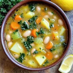Die Hauptzutaten machen diese Suppe einfach und köstlich. Sie benötigen: - 2 Tassen gekochte Cannellini-Bohnen (oder eine 425g Dose, abgespült und abgetropft) - 1 Esslöffel Olivenöl - 1 Zwiebel, fein gehackt - 2 Knoblauchzehen, gehackt - 2 Karotten, gewürfelt - 2 Selleriestangen, gewürfelt - 1 große Kartoffel, geschält und gewürfelt - 4 Tassen Gemüsebrühe - 2 Tassen Grünkohl, gehackt (Stiele entfernt) - Saft von 1 Zitrone - Frische Petersilie, gehackt, zum Garnieren Mit diesen Zutaten schaffen Sie eine warme, nahrhafte Suppe. Die Bohnen geben der Suppe eine cremige Textur. Die Zwiebel und der Knoblauch bringen den Geschmack zum Leben. Karotten, Sellerie und Kartoffeln fügen süße und herzhafte Noten hinzu. Die Gewürze sind der Schlüssel zu einem guten Geschmack. Für diese Suppe verwenden wir: - 1 Teelöffel getrockneter Thymian - 1 Teelöffel getrockneter Rosmarin - 1 Lorbeerblatt - Salz und Pfeffer nach Geschmack Diese Gewürze geben der Suppe ein schönes Aroma. Thymian und Rosmarin sind typisch für die toskanische Küche. Sie bringen die Aromen der Region in Ihre Küche. Das Lorbeerblatt sorgt für eine tiefere Geschmacksnote. Vergessen Sie nicht, am Ende Salz und Pfeffer hinzuzufügen, um das Gericht zu verfeinern. Die Suppe ist vielseitig und offen für Ergänzungen. Hier sind einige Ideen: - Fügen Sie Spinat oder Mangold für mehr Grün hinzu. - Geben Sie etwas Zitronenschale für einen frischen Geschmack hinzu. - Verwenden Sie andere Bohnen wie Kidneybohnen für Abwechslung. - Fügen Sie etwas Speck für zusätzlichen Geschmack hinzu. Diese Ergänzungen machen die Suppe noch interessanter. Experimentieren Sie mit den Zutaten, um Ihre perfekte Version zu finden. Zuerst erhitze ich das Olivenöl in einem großen Topf. Die Hitze sollte mittel sein. Ich füge die fein gehackte Zwiebel und den Knoblauch hinzu. Dann kommen die gewürfelten Karotten und der Sellerie. Ich dünste das Gemüse für 5 bis 7 Minuten. Es sollte weich werden, aber nicht braun. Jetzt ist es Zeit für die Kartoffel. Ich schäle und würfle sie, dann gebe ich sie in den Topf. Nach 2 bis 3 Minuten Rühren, füge ich die gekochten Cannellini-Bohnen hinzu. Nun kommt die Gemüsebrühe dazu. Ich streue den getrockneten Thymian und den Rosmarin hinein. Auch das Lorbeerblatt kommt jetzt in den Topf. Ich bringe die Mischung zum Kochen. Danach reduziere ich die Hitze und lasse die Suppe 20 Minuten lang simmern. Nach 20 Minuten nehme ich das Lorbeerblatt heraus. Mit einer Kartoffelpresse zerdrücke ich einige Bohnen. So wird die Suppe cremiger. Ich rühre den gehackten Grünkohl ein und koche die Suppe für weitere 5 Minuten. Der Grünkohl sollte zusammenfallen und zart werden. Jetzt schmecke ich mit Salz, Pfeffer und dem Zitronensaft ab. Die Suppe ist nun bereit zum Servieren. Ich garniere sie mit frischer Petersilie. Um den Geschmack zu verbessern, nutzen Sie frische Kräuter. Thymian und Rosmarin geben tollen Duft. Ein Spritzer Zitronensaft bringt Frische. Für mehr Tiefe, fügen Sie geräucherten Paprika hinzu. Das sorgt für eine angenehme Wärme. Ein häufiger Fehler ist, das Gemüse nicht lange genug zu dünsten. Dies macht die Suppe weniger geschmackvoll. Achten Sie darauf, die Brühe richtig zu würzen. Zu wenig Salz kann die Aromen dämpfen. Vergessen Sie nicht, das Lorbeerblatt vor dem Servieren zu entfernen. Servieren Sie die Suppe heiß und garnieren Sie sie mit frischer Petersilie. Ein gutes Stück Brot passt perfekt dazu. Toasten Sie das Brot leicht für zusätzlichen Crunch. Ein Spritzer Olivenöl vor dem Servieren macht die Suppe noch feiner. {{image_4}} Eine vegane Version der Toskanischen Weißen Bohnensuppe ist ganz einfach. Verwenden Sie einfach Gemüsebrühe ohne tierische Produkte. Diese Suppe ist von Natur aus vegetarisch und vegan. Sie müssen nur darauf achten, dass alle Zutaten pflanzlich sind. So bleibt der Geschmack frisch und gesund. Um die Suppe noch interessanter zu machen, können Sie weitere Zutaten hinzufügen. Zum Beispiel passen Zucchini oder Paprika gut. Auch Tomaten aus der Dose sind eine tolle Ergänzung. Sie geben der Suppe eine schöne Farbe und mehr Geschmack. Frische Kräuter wie Basilikum oder Oregano können ebenfalls hinzugefügt werden. Diese bringen zusätzliche Frische und Aroma. Wenn Sie die Suppe leichter machen wollen, verwenden Sie weniger Öl oder Brühe. Sie können die Kartoffeln weglassen oder durch Blumenkohl ersetzen. Das macht die Suppe kalorienärmer. Für glutenfreie Optionen achten Sie darauf, dass die Brühe glutenfrei ist. Diese Anpassungen helfen, die Suppe an Ihre Diät anzupassen. Nachdem Sie die Toskanische Weiße Bohnensuppe zubereitet haben, können Sie die Reste im Kühlschrank aufbewahren. Lassen Sie die Suppe zuerst abkühlen. Füllen Sie sie dann in einen luftdichten Behälter. So bleibt die Suppe frisch. Sie können die Suppe bis zu fünf Tage lang im Kühlschrank halten. Achten Sie darauf, dass Sie die Suppe vor dem Essen gut erhitzen. Möchten Sie die Suppe länger aufbewahren? Dann frieren Sie sie einfach ein! Lassen Sie die Suppe vollständig abkühlen. Füllen Sie sie in einen gefrierfesten Behälter oder in Gefrierbeutel. Lassen Sie Platz für die Ausdehnung. So bleibt die Suppe bis zu drei Monate frisch. Zum Auftauen können Sie die Suppe über Nacht im Kühlschrank lassen oder sie direkt in einem Topf auf dem Herd erhitzen. Haben Sie noch Reste? Verwenden Sie sie kreativ! Sie können die Suppe als Basis für ein anderes Gericht nehmen. Mischen Sie sie mit gekochtem Reis oder Quinoa für eine sättigende Mahlzeit. Sie können auch die Suppe mit frischem Gemüse erweitern. Fügen Sie etwas frischen Spinat oder Zucchini hinzu. So haben Sie in kurzer Zeit ein neues Gericht. Die Zubereitung der Toskanischen Weißen Bohnensuppe dauert etwa 45 Minuten. Die Vorbereitungszeit beträgt 15 Minuten. Danach kochen Sie die Suppe für 30 Minuten. So haben Sie schnell eine köstliche und gesunde Mahlzeit. Ja, Sie können die Bohnen selbst kochen. Wenn Sie trockene Cannellini-Bohnen verwenden, weichen Sie sie zuerst über Nacht ein. Kochen Sie sie dann in frischem Wasser, bis sie weich sind. Dies dauert etwa 1 bis 1,5 Stunden. Selbstgekochte Bohnen haben einen tollen Geschmack. Weiße Bohnen sind sehr gesund. Sie sind reich an Ballaststoffen, was gut für die Verdauung ist. Sie enthalten auch viel Eiweiß, was gut für den Muskelaufbau ist. Zudem sind sie eine gute Quelle für Eisen und Kalium. Diese Nährstoffe helfen, den Blutdruck zu regulieren und das Herz gesund zu halten. Die toskanische weiße Bohnensuppe ist einfach und voller Geschmack. Wir haben die Hauptzutaten besprochen, Tipps zur Zubereitung gegeben und Variationen vorgeschlagen. Du kannst kreativ sein mit Ergänzungen oder diätetischen Anpassungen. Die Aufbewahrung ist ebenfalls leicht, sodass du Reste gut nutzen kannst. Denke daran, die häufigsten Fehler zu vermeiden, um die beste Suppe zu machen. Mit diesen Informationen bist du bereit, dich an das Gericht zu wagen. Viel Spaß beim Kochen und Genießen!