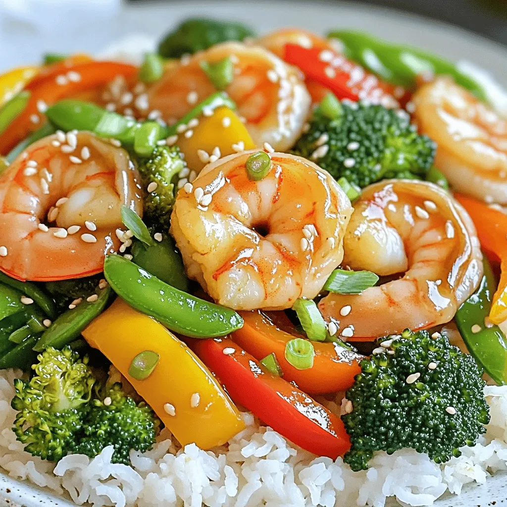 Für die Knoblauch-Sesam-Garnelen brauchen wir: - 450g große Garnelen, geschält und entdarmt - 2 Esslöffel Sesamöl - 4 Knoblauchzehen, gehackt - 2 cm Stück Ingwer, gerieben - 1 Paprika (rot oder gelb), in dünne Streifen geschnitten - 1 Tasse Brokkoliröschen - 1 Tasse Zuckerschoten Diese Zutaten ergeben den herzhaften Geschmack und die bunten Farben. Die Garnelen sind die Hauptzutat und bringen eine tolle Textur. Das Gemüse sorgt für Frische und Nährstoffe. Zusätzlich benötigen wir: - 3 Esslöffel Sojasauce (natriumarm) - 2 Esslöffel Honig - 1 Teelöffel rote Paprikaflocken (optional) Diese Gewürze und Saucen verleihen dem Gericht eine süßliche und salzige Note. Der Honig balanciert die Sojasauce perfekt aus. Die roten Paprikaflocken bringen eine feine Schärfe, wenn du das magst. Um das Gericht zu verfeinern, empfehle ich folgende Garnituren: - 2 Frühlingszwiebeln, in Ringe geschnitten - Sesamkörner, zum Garnieren Diese Garnituren bringen nicht nur Farbe, sondern auch einen tollen crunchigen Biss. Das Gericht sieht damit noch ansprechender aus. Serviere die Garnelen auf einem Bett aus fluffigem weißen Reis oder Quinoa. Zuerst nehme ich die Garnelen. Ich verwende 450 Gramm große Garnelen. Diese müssen geschält und entdarmt sein. In einer großen Schüssel mische ich die Garnelen mit einem Esslöffel Sesamöl. Dann füge ich die Hälfte des gehackten Knoblauchs und den geriebenen Ingwer hinzu. Ich vermenge alles gut, damit die Garnelen die Aromen aufnehmen. Dann lasse ich sie etwa 15 Minuten ziehen. Diese Marination macht die Garnelen zart und geschmackvoll. Jetzt bereite ich das Gemüse vor. Ich schneide eine Paprika in dünne Streifen. Brokkoliröschen und Zuckerschoten sind ebenfalls bereit. In einer großen Pfanne oder einem Wok erhitze ich das restliche Sesamöl bei mittelhoher Hitze. Sobald das Öl heiß ist, gebe ich die marinierten Garnelen in die Pfanne. Ich brate sie 2-3 Minuten an, bis sie rosa sind. Dann nehme ich die Garnelen aus der Pfanne und stelle sie beiseite. Im gleichen Öl brate ich den restlichen Knoblauch für etwa 30 Sekunden an. Der Duft ist einfach köstlich! Nun füge ich die geschnittene Paprika, die Brokkoliröschen und die Zuckerschoten hinzu. Ich brate alles 4-5 Minuten, bis das Gemüse knackig-zart ist. Jetzt ist es Zeit für die Soße. In einer kleinen Schüssel vermische ich die Sojasauce, den Honig und die roten Paprikaflocken. Diese Mischung gieße ich über die Garnelen und das Gemüse in der Pfanne. Ich rühre alles gut um, damit alles gleichmäßig bedeckt ist. Dann lasse ich es für 1-2 Minuten garen, bis die Soße leicht eindickt. Schließlich nehme ich die Pfanne vom Herd und fülle das Pfannengericht auf eine Servierplatte. Damit das Gericht gut aussieht, garniere ich es mit geschnittenen Frühlingszwiebeln und einem Spritzer Sesamkörnern. So sieht die Knoblauch-Sesam-Garnelen-Pfanne appetitlich aus! Garnelen sind schnell gekocht. Bei hoher Hitze brauchen sie nur 2-3 Minuten. Achte darauf, dass sie rosa und undurchsichtig sind. Überkoche sie nicht, sonst werden sie zäh. Wenn du Garnelen in einer Pfanne brätst, reicht es, sie einmal zu wenden. Für den besten Geschmack nutze frischen Knoblauch und Ingwer. Diese Zutaten geben der Pfanne sofort ein tolles Aroma. Verwende auch Sesamöl. Es hat einen nussigen Geschmack, der gut zu Garnelen passt. Die Sojasauce und der Honig ergänzen die Aromen perfekt. Mische alles gut, damit sich die Geschmäcker entfalten. Wenn du es schärfer magst, füge mehr rote Paprikaflocken hinzu. Ein Spritzer Sriracha oder Chili-Soße kann auch helfen. Wenn du es milder magst, lasse die scharfen Zutaten weg. Du kannst außerdem frische Chilis oder Paprika verwenden, um den Geschmack anzupassen. {{image_4}} Wenn du dein Gemüse anpassen möchtest, gibt es viele Optionen. Du kannst Zucchini, Karotten oder grüne Bohnen verwenden. Diese Gemüsesorten bringen Farbe und Geschmack. Wenn du mehr Crunch willst, probiere Wasserkastanien oder Blumenkohl. Diese Variationen machen das Gericht spannend. Manchmal magst du keine Garnelen oder hast Allergien. In diesem Fall kannst du Hähnchenbrust oder Tofu verwenden. Hähnchenbrust ist leicht und nimmt die Aromen gut auf. Tofu ist eine tolle Option für Vegetarier. Schneide das Protein klein, damit es gleichmäßig gart. Die Sojasauce ist klassisch, aber es gibt viele andere Saucen. Du kannst Teriyaki-Sauce für mehr Süße verwenden. Eine Erdnusssauce gibt einen nussigen Geschmack. Wenn du es schärfer magst, füge Sriracha hinzu. Experimentiere mit verschiedenen Saucen, um deinen eigenen Stil zu finden. Nachdem du deine Knoblauch-Sesam-Garnelen-Pfanne zubereitet hast, kannst du die Reste in einem luftdichten Behälter aufbewahren. So bleiben die Aromen frisch. Stelle sicher, dass die Garnelen vollständig abgekühlt sind, bevor du sie in den Kühlschrank stellst. Sie bleiben dort etwa 2-3 Tage haltbar. Wenn du mehr Portionen zubereitet hast, kannst du das Gericht auch einfrieren. Fülle die Garnelen und das Gemüse in einen gefriergeeigneten Behälter oder einen Beutel. Achte darauf, so viel Luft wie möglich herauszudrücken. So bleibt das Gericht bis zu 3 Monate frisch. Zum Auftauen lege die Garnelen über Nacht in den Kühlschrank. Um die Garnelen wieder aufzuwärmen, erwärme sie in einer Pfanne bei mittlerer Hitze. Füge etwas Wasser oder Brühe hinzu, um das Gericht feucht zu halten. Rühre ständig, bis alles durchwärmt ist. Du kannst auch die Mikrowelle nutzen, aber achte darauf, die Garnelen nicht zu überhitzen. So bleiben sie saftig und zart. Garnelen sind frisch am besten. Du solltest sie innerhalb von 1-2 Tagen nach dem Kauf essen. Wenn du die Garnelen gekocht hast, sind sie im Kühlschrank etwa 3-4 Tage haltbar. Achte darauf, sie in einem luftdichten Behälter zu lagern. Wenn du sie länger aufbewahren möchtest, friere sie ein. Im Gefrierfach bleiben sie bis zu 3 Monate frisch. Ja, du kannst das Rezept glutenfrei machen. Verwende glutenfreie Sojasauce. Viele Marken bieten diese an. Achte beim Kauf auf das Etikett. Auch die anderen Zutaten sind in der Regel glutenfrei. So kannst du dieses Gericht ohne Sorge genießen. Zu Knoblauch-Sesam-Garnelen passen viele Beilagen. Reis ist eine tolle Wahl. Fluffiger weißer Reis oder Quinoa harmoniert gut. Auch gebratene Nudeln sind lecker dazu. Wenn du etwas Gesundes möchtest, serviere einen bunten Salat. So hast du eine ausgewogene Mahlzeit. Dieses Rezept für Knoblauch-Sesam-Garnelen ist lecker und einfach. Wir haben die Hauptzutaten, Gewürze und mögliche Garnituren behandelt. Du hast die Schritt-für-Schritt-Anleitung zur Zubereitung gesehen. Auch wichtige Tipps zur perfekten Garzeit und Aromatisierung habe ich dir gegeben. Schließlich kannst du mit leckeren Varianten und Aufbewahrungshinweisen kreativ sein. Trau dich, dein Gericht nach deinem Geschmack anzupassen! Genieß deine köstlichen Garnelen und teile sie gerne mit Freunden!