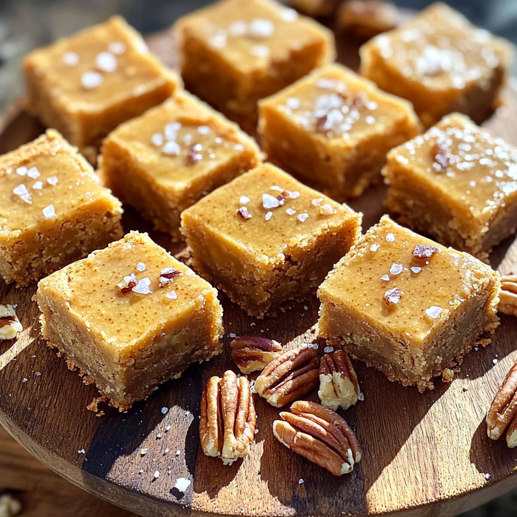 Um die perfekten Brown Butter Maple Blondie Bites zu machen, benötigst du folgende Zutaten: - 225 g ungesalzene Butter - 220 g brauner Zucker, fest gepackt - 70 g Kristallzucker - 2 große Eier - 1 Teelöffel Vanilleextrakt - 250 g Weißmehl - 1 Teelöffel Backpulver - 1/2 Teelöffel Salz - 120 ml Ahornsirup - 150 g gehackte Pekannüsse oder Walnüsse (optional) - Flaky Meersalz, zum Bestreuen Wenn du die Zutaten sammelst, achte darauf, dass die Butter ungesalzen ist. Die Mischung aus braunem und Kristallzucker gibt den Blondies ihren tollen Geschmack. Eier sorgen für die richtige Textur. Weißmehl, Backpulver und Salz helfen, die Blondies schön luftig zu machen. Ahornsirup bringt die süße Note. Nüsse sind optional, aber sie fügen einen schönen Crunch hinzu. Flaky Meersalz auf der Oberseite gibt einen tollen Kontrast zur Süße. Wenn du alles bereit hast, bist du bereit für den Spaß beim Backen! Heize deinen Ofen auf 175°C vor. Nimm eine Backform von 20x20 cm. Fette die Form gut ein oder lege sie mit Backpapier aus. Lass das Papier am Rand etwas überstehen. So kannst du die Blondies später einfach herausnehmen. Nimm einen mittelgroßen Topf und gib die ungesalzene Butter hinein. Stelle den Herd auf mittlere Hitze. Rühre die Butter gut um. Nach etwa 5-7 Minuten wird sie goldbraun und duftet nussig. Das ist der perfekte Moment, um den Topf vom Herd zu nehmen. Lass die Butter kurz abkühlen, bevor du weitermachst. Nimm eine große Rührschüssel. Gib den braunen Zucker und den Kristallzucker hinein. Gieße die braune Butter dazu und mische alles gründlich. Füge die Eier nacheinander hinzu. Rühre gut nach jedem Ei. Jetzt kommt der Vanilleextrakt und der Ahornsirup dazu. In einer separaten Schüssel vermischst du das Mehl, Backpulver und Salz. Gib die trockenen Zutaten langsam zur feuchten Mischung. Falt sie vorsichtig unter, bis alles gerade so vermischt ist. Achte darauf, nicht zu viel zu mischen. Wenn du Nüsse magst, hebe sie jetzt vorsichtig unter. Gieße den Teig in die vorbereitete Backform. Streiche ihn mit einem Spatel gleichmäßig glatt. Bestreue die Oberfläche mit etwas flakigem Meersalz. Backe die Blondies für 25-30 Minuten. Sie sind fertig, wenn ein Zahnstocher mit ein paar feuchten Krümeln herauskommt. Lass sie in der Form auf einem Kuchengitter abkühlen. Wenn sie abgekühlt sind, hebe sie mit dem Backpapier heraus. Schneide sie in kleine Stücke. Um die perfekte Konsistenz für deine Blondies zu erreichen, achte auf die Temperatur der Zutaten. Lass die Eier und die Butter Raumtemperatur erreichen. Dies hilft, alles gleichmäßig zu vermischen. Wenn du die trockenen und nassen Zutaten kombinierst, mische sie nur leicht. Übermischen macht die Blondies hart. Du willst sie weich und chewy haben. Wenn du Nüsse wie Pekannüsse oder Walnüsse hinzufügen möchtest, hacke sie grob. Das sorgt für einen tollen Biss. Füge die Nüsse erst am Ende hinzu, nachdem du die anderen Zutaten gut vermischt hast. So bleiben sie schön knusprig und verteilen sich gleichmäßig im Teig. Die Backzeit ist wichtig für das Endergebnis. Die Blondies brauchen etwa 25 bis 30 Minuten im Ofen. Überprüfe nach 25 Minuten mit einem Zahnstocher. Er sollte sauber herauskommen, wenn die Blondies fertig sind. Ein paar feuchte Krümel sind okay. Sie garantieren, dass die Blondies saftig bleiben. Lass sie in der Form abkühlen, bevor du sie herausnimmst. {{image_4}} Du kannst die Blondies auch glutenfrei machen. Ersetze das Weißmehl durch eine glutenfreie Mischung. Achte darauf, dass sie gut bindet. Viele Marken bieten solche Mehle an. Prüfe die Verpackung für die besten Ergebnisse. Das Ergebnis bleibt lecker, und du kannst sie auch genießen. Wenn du verschiedene Süßungsmittel ausprobieren möchtest, gibt es viele Optionen. Du kannst Honig oder Agavendicksaft statt Ahornsirup nutzen. Diese Alternativen bringen eigene Aromen mit. Das verleiht den Blondies einen neuen Twist. Du kannst auch Kokoszucker für einen karamelligen Geschmack verwenden. Experimentiere, um deinen Liebling zu finden. Blondies sind vielseitig. Du kannst sie mit verschiedenen Toppings oder Füllungen anpassen. Füge Schokoladenstückchen hinzu für mehr Süße. Trockenfrüchte wie Cranberries oder Aprikosen bringen Frische. Eine Schicht Erdnussbutter oder Nutella macht sie noch köstlicher. Sei kreativ und finde deine perfekte Kombination. Nachdem du die Blondie-Bites gebacken und abgekühlt hast, kannst du sie einfach aufbewahren. Lege die Stücke in einen luftdichten Behälter. So bleiben sie frisch. Im Kühlschrank halten sie sich etwa eine Woche. Du kannst sie auch mit Frischhaltefolie abdecken. So trocknen sie nicht aus. Wenn du mehr Blondies gemacht hast, kannst du sie einfrieren. Lass die Stücke zuerst ganz abkühlen. Lege sie dann in einen gefriergeeigneten Behälter oder in einen Gefrierbeutel. Trenne die Schichten mit Backpapier, damit sie nicht zusammenkleben. So bleiben sie bis zu drei Monate frisch. Zum Genießen, lasse sie im Kühlschrank auftauen oder erwärme sie kurz in der Mikrowelle. Vor dem Servieren lohnt es sich, die Blondies etwas aufzuwärmen. Das bringt den Geschmack zurück und macht sie weich. Du kannst sie mit frischem Ahornsirup oder einer Prise Meersalz garnieren. Serviere sie auf einer schönen Platte, um sie ansprechend zu präsentieren. Sie passen gut zu einer Tasse Kaffee oder Tee. Blondies sind süße, kuchenartige Snacks. Sie ähneln Brownies, sind aber heller. Blondies enthalten braunen Zucker, der ihnen eine karamellige Note gibt. Oft fügen wir Nüsse oder Schokolade hinzu. Diese kleinen Häppchen sind weich und chewy. Sie schmecken toll mit einem Hauch von Ahornsirup. Die Blondies sind in einem luftdichten Behälter etwa eine Woche haltbar. Du kannst sie auch im Kühlschrank lagern, um die Frische zu bewahren. Wenn du sie länger aufbewahren möchtest, friere sie ein. Sie bleiben bis zu drei Monate gefroren lecker. Ja, du kannst die Butter ersetzen. Nutze vegane Butter oder Kokosöl. Beide Optionen funktionieren gut. Beachte, dass der Geschmack leicht anders sein kann. Das Ergebnis bleibt aber köstlich. Blondies sind einfache und leckere Desserts, die du schnell zubereiten kannst. Wir haben die Hauptzutaten und die Schritte für die Zubereitung besprochen. Außerdem habe ich Tipps für die perfekte Konsistenz und Variationen vorgestellt. Lagerungshinweise helfen dir, die Blondies frisch zu halten. Informiere dich auch über häufige Fragen. Mit diesen Rezepten und Tipps wirst du viele Freude beim Backen haben. Probiere es aus und genieße deine blondies!