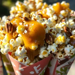 Um die perfekten Apfelwein-Karamell-Popcorn-Cluster zu machen, brauchst du: - 8 Tassen frisch gepopptes Popcorn (ca. ½ Tasse Kernels) - 1 Tasse Kristallzucker - ½ Tasse ungesalzene Butter - ¼ Tasse Apfelwein - 1 Teelöffel Vanilleextrakt - ¼ Teelöffel Natron - ½ Teelöffel Zimt - 1 Tasse gehackte Mischung aus Nüssen (zum Beispiel Walnüsse und Pekannüsse) - ¼ Teelöffel Meersalz Jede Zutat hat ihren eigenen Zweck. Das Popcorn sorgt für die Basis. Der Zucker und die Butter bilden das Karamell. Der Apfelwein bringt einen fruchtigen Geschmack. Vanille, Natron, Zimt und Meersalz runden das Aroma ab. Die Nährwerte können variieren. Hier sind einige grobe Schätzungen pro Portion (bei 10 Portionen): - Kalorien: 200 - Fett: 10 g - Kohlenhydrate: 30 g - Zucker: 15 g - Eiweiß: 2 g Das ist eine süße Leckerei, die du genießen kannst. Achte auf die Portionsgröße, um den Zuckerkonsum zu kontrollieren. Für die Nüsse kannst du viele Optionen wählen. Ich empfehle Walnüsse und Pekannüsse. Sie geben einen tollen Crunch. Du kannst auch Mandeln oder Haselnüsse verwenden. Wenn du es lieber ohne Nüsse magst, lasse sie einfach weg. Das Rezept bleibt trotzdem lecker. Zuerst heize deinen Ofen auf 200°F (95°C) vor. Nimm ein großes Backblech und lege es mit Backpapier aus. Das hilft später beim Reinigen. Jetzt ist es Zeit, das Popcorn zu machen. Du brauchst acht Tassen frisch gepopptes Popcorn. Das sind etwa eine halbe Tasse Popcornkernchen. Bereite das Popcorn nach deiner Lieblingsmethode zu. Sobald das Popcorn fertig ist, entferne die ungepoppten Kernchen. Gib das Popcorn in eine große Schüssel. Jetzt machen wir das Karamell. Nimm einen mittelgroßen Topf und stelle ihn auf mittlere Hitze. Schmelze dort eine halbe Tasse ungesalzene Butter. Füge dann eine Tasse Kristallzucker und eine Vierteltasse Apfelwein hinzu. Rühre ständig, bis die Mischung zu kochen beginnt. Lass sie dann etwa vier bis fünf Minuten köcheln. Die Mischung wird eine schöne hellbraune Farbe bekommen. Nimm den Topf vom Herd. Jetzt füge einen Teelöffel Vanilleextrakt, ein Viertel Teelöffel Natron, einen halben Teelöffel Zimt und ein Viertel Teelöffel Meersalz hinzu. Sei vorsichtig, die Mischung wird aufschäumen! Rühre weiter, bis alles schön glatt ist. Gieße das Karamell über das Popcorn. Nutze einen Spatel, um das Popcorn gleichmäßig zu beschichten. Füge dann eine Tasse gehackte Nüsse hinzu. Du kannst Walnüsse oder Pekannüsse verwenden. Mische alles gut durch. Übertrage die Mischung auf das vorbereitete Backblech. Verteile sie gleichmäßig. Jetzt backst du die Mischung im Ofen für 30 Minuten. Rühre alle zehn Minuten um, damit alles gleichmäßig knusprig wird. Wenn die Zeit um ist, nimm das Backblech heraus und lasse die Mischung vollständig abkühlen. Brich sie dann in Cluster. Ein häufiger Fehler ist, das Karamell zu lange zu kochen. Es wird dann zu dunkel und bitter. Achte darauf, die Mischung nach 4-5 Minuten zu überprüfen. Rühre nicht zu früh, aber auch nicht zu spät. Ein anderer Fehler ist, das Popcorn nicht gleichmäßig zu beschichten. Verwende einen Spatel, um das Karamell gut zu verteilen. Die richtige Karamell-Konsistenz ist wichtig für tolle Cluster. Du solltest die Mischung zum Köcheln bringen, bis sie hellbraun ist. Wenn du das Natron hinzufügst, wird es aufschäumen. Rühre gut, bis die Mischung glatt ist. Das Natron hilft, die Karamellstruktur zu verbessern. Für einen besonderen Geschmack kannst du mehr Zimt hinzufügen. Auch ein Hauch von Muskatnuss passt gut. Experimentiere mit verschiedenen Nüssen für andere Texturen. Probiere sogar etwas Meersalz, um den süßen Geschmack zu betonen. Denk daran, die Mischung immer wieder zu kosten, um deinen perfekten Snack zu finden. {{image_4}} Du kannst die Nüsse nach deinem Geschmack wählen. Walnüsse und Pekannüsse sind toll, aber auch Mandeln oder Haselnüsse passen gut. Mische einige Trockenfrüchte wie Cranberries oder Rosinen hinzu. Diese geben dem Snack eine fruchtige Note. So wird jeder Biss spannend und anders. Wenn du Schokolade magst, füge geschmolzene Schokolade hinzu. Träufle sie über die Karamell-Popcorn-Mischung, bevor du alles backst. Dunkle Schokolade bringt einen schönen Kontrast zum süßen Karamell. Weiße Schokolade sorgt für eine süße Überraschung. Du kannst auch Schokoladenstückchen unter die Mischung rühren. So wird dein Snack noch süßer und dekadenter. Experimentiere mit verschiedenen Gewürzen, um neue Geschmäcker zu entdecken. Füge eine Prise Muskatnuss oder Ingwer hinzu, um einen warmen Geschmack zu erhalten. Für einen würzigen Kick kannst du etwas Cayennepfeffer einstreuen. Diese kleinen Anpassungen machen dein Popcorn besonders und einzigartig. Um deine Apfelwein-Karamell-Popcorn-Cluster frisch zu halten, benutze einen luftdichten Behälter. Du kannst auch ein Glasgefäß mit einem Deckel verwenden. Dies schützt die Cluster vor Feuchtigkeit und hält sie knusprig. Vermeide Papiertüten, da sie die Feuchtigkeit anziehen können. Die Popcorn-Cluster halten sich bis zu einer Woche, wenn du sie richtig lagerst. Nach einer Woche kann sich die Textur ändern. Der Karamell wird klebrig, und das Popcorn wird weich. Wenn du sie länger aufbewahren möchtest, kannst du sie auch einfrieren. Um das Popcorn knusprig zu halten, achte darauf, dass es vollständig abgekühlt ist, bevor du es lagerst. Feuchtigkeit ist der Feind von knusprigem Popcorn. Lagere die Cluster an einem kühlen, trockenen Ort, fern von direkter Sonneneinstrahlung. Wenn du bemerkst, dass sie weich werden, kannst du sie kurz im Ofen aufbacken. Stelle den Ofen auf 200°F und backe sie für 5 Minuten. So werden sie wieder knusprig! Ja, du kannst vorgepopptes Popcorn verwenden. Es spart Zeit und Aufwand. Achte darauf, dass es ungesalzen ist. Salz kann den Karamellgeschmack stören. Nutze einfach die gleiche Menge von 8 Tassen. Das Ergebnis bleibt köstlich. Ja, du kannst Apfelwein durch Apfelsaft ersetzen. Der Geschmack wird anders, aber immer noch lecker. Wenn du eine alkoholfreie Option wünschst, ist dies ideal. Du kannst auch Cider-Alternativen ausprobieren, um verschiedene Geschmäcker zu entdecken. Verpacke die Cluster in festliche Papiertüten. Klare Geschenktüten sind auch toll. Binde sie mit bunten Bändern zu. So sehen sie ansprechend aus. Du kannst auch kleine Etiketten hinzufügen, um sie persönlicher zu machen. Apfelwein-Karamell-Popcorn-Cluster sind einfach und lecker. Wir haben die Hauptzutaten, Nährwerte und einige tolle Nüsse besprochen. Dann habe ich dir Schritt für Schritt erklärt, wie du die Clusters machst. Wir haben Tipps zur Vermeidung von Fehlern und zur perfekten Karamellkonsistenz geteilt. Denk auch an die Varianten, die du ausprobieren kannst. Vergiss nicht, wie du die Clusters richtig lagerst, um sie frisch zu halten. Jetzt bist du bereit, dein eigenes Popcorn zu machen! Viel Spaß beim Ausprobieren!