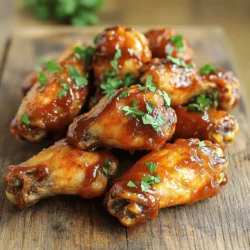- 900 g Hähnchenflügel - 2 Esslöffel Olivenöl - 240 ml BBQ-Sauce - 1 Teelöffel Knoblauchpulver - 1 Teelöffel Zwiebelpulver - 1 Teelöffel geräuchertes Paprikapulver - Salz und Pfeffer nach Geschmack - Frische Petersilie, gehackt Um die besten Air Fryer BBQ Chicken Wings zu machen, brauchst du einige wichtige Zutaten. Zuerst sind die Hähnchenflügel der Hauptbestandteil. Sie geben den Flügeln ihren tollen Geschmack und die perfekte Textur. Olivenöl sorgt dafür, dass die Gewürze gut an den Flügeln haften. Es hilft auch, die Flügel knusprig zu machen. BBQ-Sauce ist das Geheimnis für den süßen und rauchigen Geschmack, den wir lieben. Die Gewürze sind entscheidend für den Geschmack. Knoblauchpulver und Zwiebelpulver geben ein leckeres Aroma. Geräuchertes Paprikapulver bringt eine besondere Note, die die Flügel aufwertet. Salz und Pfeffer sorgen für die richtige Würze. Vergiss nicht die frische Petersilie! Sie ist nicht nur hübsch anzusehen, sondern gibt auch einen frischen Geschmack. Diese Zutaten zusammen machen deine BBQ-Hähnchenflügel zu einem echten Hit! Heize deinen Air Fryer auf 200°C vor. Lass ihn etwa 5 Minuten heiß werden. Diese Temperatur sorgt für knusprige Hähnchenflügel. Ein gut vorgeheizter Air Fryer ist der Schlüssel für den perfekten Crunch. Nimm eine große Schüssel und gib die Hähnchenflügel hinein. Füge 2 Esslöffel Olivenöl, 1 Teelöffel Knoblauchpulver, 1 Teelöffel Zwiebelpulver, 1 Teelöffel geräuchertes Paprikapulver sowie Salz und Pfeffer nach Geschmack hinzu. Mische alles gut. Achte darauf, dass die Flügel gleichmäßig mit der Gewürzmischung bedeckt sind. Das Öl hilft, die Gewürze an den Flügeln zu haften und gibt zusätzlichen Geschmack. Legen die gewürzten Flügel in den Korb des Air Fryers. Achte darauf, dass sie in einer einzigen Schicht liegen. Überfüllung kann die Knusprigkeit mindern. Frittiere die Flügel bei 200°C für 25-30 Minuten. Wende die Flügel nach der Hälfte der Zeit. So werden sie gleichmäßig knusprig und goldbraun. Sie sind fertig, wenn sie schön knusprig sind. Um die Flügel perfekt knusprig zu machen, muss der Air Fryer heiß sein. Ich heize ihn auf 200°C vor. So wird die Haut knusprig. Vermeide es, die Flügel zu überfüllen. Eine Einzelne Schicht sorgt für eine gleichmäßige Hitzeverteilung. Wende die Flügel nach etwa 15 Minuten. Das gibt ihnen eine schöne Bräunung und Textur. Wenn es um BBQ-Sauce geht, kannst du vieles ausprobieren. Hausgemachte BBQ-Sauce hat tolle Aromen. Du kannst sie an deinen Geschmack anpassen. Nutze frische Zutaten wie Zwiebel und Knoblauch für den Kick. Gekaufte BBQ-Saucen sind schnell und einfach. Wähle eine, die dir gefällt und die gut mit dem Hähnchen harmoniert. Für die besten Beilagen empfehle ich einen frischen Salat oder knusprige Pommes. Diese passen gut zu den Flügeln. Du kannst auch Karotten- und Selleriesticks dazugeben. Sie bieten einen schönen Kontrast. Achte darauf, die Flügel warm zu servieren. Eine schöne Präsentation macht das Essen noch besser. Garnieren mit frischer Petersilie bringt Farbe und Geschmack. {{image_4}} Möchten Sie Ihren Hähnchenflügeln einen zusätzlichen Kick geben? Fügen Sie mehr Gewürze hinzu! Ich empfehle, etwas Cayennepfeffer oder Chilipulver in die Mischung zu geben. Diese Gewürze bringen mehr Hitze und Geschmack. Ein Teelöffel reicht oft aus. Wenn Sie es noch würziger mögen, probieren Sie mehr. Diese würzigen Flügel sind perfekt für Fans von scharfem Essen. Für eine neue, spannende Variante können Sie Teriyaki-Sauce verwenden. Diese asiatisch inspirierte Sauce hat süße und salzige Noten. Tauschen Sie einfach die BBQ-Sauce gegen Teriyaki aus. Mischen Sie auch ein wenig Ingwerpulver in die Gewürzmischung. Die Kombination macht die Flügel saftig und voller Geschmack. Diese Teriyaki-Flügel sind ideal für ein besonderes Abendessen oder einen Snack. Eine weitere leckere Option sind Honig-Senf-Flügel. Mischen Sie Honig mit Senf und verwenden Sie diese Mischung statt BBQ-Sauce. Diese süße und herzhafte Kombination ist ein echter Hit. Fügen Sie etwas Worcestersauce hinzu, um den Geschmack zu verstärken. Diese Flügel sind perfekt für Grillabende oder Partys. Sie werden Ihre Gäste beeindrucken! Um die Hähnchenflügel frisch zu halten, lagere sie in einem luftdichten Behälter. Achte darauf, dass sie vollständig abgekühlt sind, bevor du sie verpackst. So vermeidest du Feuchtigkeit, die die Knusprigkeit mindert. Du kannst die Flügel bis zu drei Tage im Kühlschrank aufbewahren. Für längere Lagerung kannst du sie auch einfrieren. Wickele die Flügel gut in Frischhaltefolie und packe sie in einen Gefrierbeutel. So bleiben sie bis zu drei Monate frisch. Um die Hähnchenflügel wieder knusprig zu machen, benutze den Air Fryer oder den Ofen. Heize den Air Fryer auf 180°C vor. Lege die Flügel für etwa 10 Minuten hinein. Wende sie nach fünf Minuten. Wenn du den Ofen nutzt, lege die Flügel auf ein Backblech und backe sie bei 200°C für 15 Minuten. Stelle sicher, dass sie heiß und knusprig sind, bevor du sie servierst. Vermeide die Mikrowelle, da sie die Flügel weich macht. Nach dem Kochen sind die Flügel bis zu drei Tage im Kühlschrank haltbar. Bewahren Sie sie in einem luftdichten Behälter auf. Stellen Sie sicher, dass die Flügel abgekühlt sind, bevor Sie sie lagern. Wenn Sie sie länger aufbewahren möchten, können Sie sie einfrieren. Dort bleiben sie bis zu drei Monate frisch. Achten Sie darauf, sie gut einzupacken, damit sie nicht austrocknen. Ja, gefrorene Hähnchenflügel sind eine gute Wahl. Lassen Sie sie im Kühlschrank über Nacht auftauen. Sie können auch die Mikrowelle nutzen, um sie schnell aufzutauen. Achten Sie darauf, sie gleichmäßig zu kochen. Wenn die Flügel gefroren sind, verlängert sich die Garzeit um etwa 5 bis 10 Minuten. Prüfen Sie immer die Innentemperatur. Sie sollte mindestens 75°C betragen. Um die Flügel noch knuspriger zu machen, gibt es ein paar Tricks. Sie können die Haut trocken tupfen, bevor Sie die Gewürze hinzufügen. Eine weitere Möglichkeit ist, etwas Backpulver zu den Gewürzen zu geben. Das hilft, die Feuchtigkeit zu entfernen. Achten Sie darauf, dass die Flügel im Air Fryer nicht übereinanderliegen. Eine gleichmäßige Luftzirkulation ist wichtig für die perfekte Knusprigkeit. Diese Anleitung gab dir alles für perfekt knusprige BBQ-Hähnchenflügel. Von den Hauptzutaten über die Gewürze bis zu den verschiedenen Varianten. Du hast gelernt, wie man die Flügel richtig zubereitet und aufbewahrt. Denke daran, mit den BBQ-Saucen zu experimentieren und die Garnierung kreativ zu gestalten. Nutze die Tipps, um deine Flügel immer perfekt hinzubekommen. Jetzt bist du bereit, deine Freunde und Familie mit leckeren Hähnchenflügeln zu begeistern! Viel Spaß beim Kochen und Genießen!