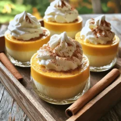 Für die leckeren Kürbisgewürz Latte Panna Cotta Becher brauchst du einige wichtige Zutaten. Hier ist die Liste: - 240 ml Sahne - 240 ml Vollmilch - 120 g Kürbispüree - 100 g Zucker - 2 Teelöffel Vanilleextrakt - 1 Teelöffel Kürbisgewürzmischung - 1 Päckchen ungesüßte Gelatine (2 Teelöffel) - 3 Esslöffel kaltes Wasser Die Kombination aus Sahne und Vollmilch sorgt für eine cremige Basis. Das Kürbispüree bringt die herbstliche Note und die Süße. Die Gewürze machen den Unterschied. Du verwendest: - 1 Teelöffel Kürbisgewürzmischung (Zimt, Muskatnuss, Ingwer, Nelken) Diese Mischung gibt der Panna Cotta ihren warmen, würzigen Geschmack. Zimt ist das Hauptaroma, das du sofort spürst. Muskatnuss und Ingwer sorgen für eine feine Tiefe. Um deine Panna Cotta schön zu präsentieren, brauchst du: - Schlagsahne zum Garnieren - Gemahlener Zimt zum Bestäuben Die Schlagsahne bringt eine luftige Textur. Ein Hauch Zimt als Dekoration macht das Ganze besonders. Du kannst auch einen Zimtstängel oder ganze Nelken verwenden. Das sieht toll aus und schmeckt gut! Beginne mit einem mittelgroßen Topf. Gieße die Sahne und die Vollmilch hinein. Füge das Kürbispüree, den Zucker, den Vanilleextrakt und die Kürbisgewürzmischung hinzu. Rühre alles gut um. Stelle den Herd auf mittlere Hitze. Erhitze die Mischung, bis sie heiß ist, aber nicht kocht. Rühre gelegentlich, um ein Anbrennen zu vermeiden. Sobald die Mischung heiß ist, nimm sie vom Herd. Nimm eine kleine Schüssel und streue die Gelatine gleichmäßig über das kalte Wasser. Lass sie etwa fünf Minuten ruhen. In dieser Zeit quillt die Gelatine auf. Das ist wichtig, denn so wird sie später gut in die Mischung einfließen. Überprüfe, ob die Gelatine vollständig aufgequollen ist. Jetzt kommt der spannende Teil. Wenn die Sahnemischung heiß ist, füge die aufgequollene Gelatine hinzu. Rühre mit einem Schneebesen, bis sie sich komplett auflöst. Achte darauf, dass keine Klumpen bleiben. Lass die Mischung nun leicht abkühlen. Gieße sie gleichmäßig in kleine Servierbecher oder Ramekins. Stelle die Becher für mindestens vier Stunden in den Kühlschrank. So wird die Panna Cotta fest. Wenn sie bereit ist, dekoriere sie mit Schlagsahne und einer Prise Zimt. Dann ist dein köstlicher Genuss bereit! Um die beste Textur in deiner Panna Cotta zu erzielen, achte auf die richtige Gelatinemenge. Verwende genau zwei Teelöffel ungesüßte Gelatine. Wenn du zu viel Gelatine nutzt, wird die Panna Cotta zu fest. Ist es zu wenig, bleibt sie zu weich. Nach dem Erhitzen der Sahnemischung rühre die Gelatine gut ein. Sie sollte sich vollständig auflösen, ohne Klumpen zu hinterlassen. Lass die Mischung vor dem Gießen etwas abkühlen, damit die Textur sanft bleibt. Ein häufiger Fehler ist, die Mischung zu kochen. Du möchtest sie nur heiß machen, nicht kochen. Das Kochen kann die Gelatine zerstören. Ein weiterer Fehler ist, die Gelatine nicht richtig quellen zu lassen. Lass sie mindestens fünf Minuten im kalten Wasser ruhen. So aktiviert sich die Gelatine richtig. Achte darauf, die Mischung in gleichmäßige Portionen zu gießen. Uneinheitliche Portionen sehen nicht nur schlecht aus, sondern können auch die Festigkeit beeinflussen. Die Kühlzeit ist entscheidend. Du solltest die Panna Cotta mindestens vier Stunden lang im Kühlschrank lassen. Wenn du mehr Zeit hast, lass sie über Nacht kühlen. So wird sie noch fester und die Aromen können sich besser entfalten. Stelle sicher, dass die Becher abgedeckt sind, um Gerüche aus dem Kühlschrank zu vermeiden. Wenn du die Panna Cotta nach dem Kühlen servierst, wird sie schön fest sein und toll aussehen. {{image_4}} Du kannst die Kürbisgewürz Latte Panna Cotta leicht abändern. Probiere Schokolade, um einen schokoladigen Genuss zu schaffen. Nutze dafür 100 g geschmolzene Zartbitterschokolade. Ein weiterer leckerer Geschmack ist Karamell. Füge dafür 50 g Karamellsauce zur Mischung hinzu. Diese Varianten bringen neue Aromen in dein Dessert. Für eine vegane Panna Cotta verwende Kokosmilch oder Mandelmilch anstelle von Sahne und Vollmilch. Nutze auch Agavendicksaft oder Kokosblütenzucker anstelle von normalem Zucker. Statt Gelatine kannst du Agar-Agar verwenden. Beachte, dass Agar-Agar anders funktioniert. Es wird anders zubereitet und braucht mehr Zeit zum Festwerden. Die Art, wie du die Panna Cotta präsentierst, macht viel aus. Serviere sie in kleinen Gläsern für einen rustikalen Look. Du kannst auch große Gläser verwenden und die Schichten sichtbar machen. Dekoriere sie mit frischen Gewürzen oder einer Prise Nüssen. Ein Zimtstängel oder ganze Nelken machen das Dessert noch festlicher. Um die Kürbisgewürz Latte Panna Cotta Becher frisch zu halten, lege sie in den Kühlschrank. Verwende luftdichte Behälter oder decke die Becher mit Frischhaltefolie ab. So bleibt der Geschmack erhalten. Achte darauf, dass die Becher nicht zu nah an stark riechenden Lebensmitteln stehen. Das kann den feinen Geschmack beeinflussen. Im Kühlschrank sind die Panna Cotta Becher etwa fünf Tage haltbar. Nach dieser Zeit könnte die Textur und der Geschmack leiden. Wenn du sie länger aufbewahren möchtest, ist das Einfrieren eine gute Option. Überprüfe die Becher vor dem Essen auf Veränderungen in Farbe oder Geruch. Wenn du die Panna Cotta Becher einfrieren möchtest, lasse sie zuerst vollständig abkühlen. Gieße sie dann in gefriergeeignete Behälter. Lass etwas Platz, damit die Panna Cotta beim Gefrieren expandieren kann. Zum Auftauen stelle die Becher einfach in den Kühlschrank. So bleiben sie cremig und lecker. Ja, du kannst die Gelatine ersetzen. Verwende Agar-Agar als pflanzliche Option. Agar-Agar ist eine gute Wahl für vegane Panna Cotta. Beachte, dass du die Menge anpassen musst. Für jeden Teelöffel Gelatine nimmst du etwa 1,5 Teelöffel Agar-Agar. Du kannst die Panna Cotta bis zu drei Tage im Voraus zubereiten. Das macht sie perfekt für Feste oder besondere Anlässe. Stelle sicher, dass du sie gut abdeckst, um Gerüche im Kühlschrank zu vermeiden. So bleibt der Geschmack frisch und lecker. Du kannst auch andere Pürees verwenden. Süßkartoffelpüree oder Apfelmus sind tolle Alternativen. Sie bringen ähnliche Aromen und Texturen. Du kannst sogar eine Mischung aus verschiedenen Pürees ausprobieren, um neue Geschmäcker zu entdecken. Panna Cotta ist einfach zuzubereiten und macht Spaß. Wir haben alle wichtigen Zutaten kennengelernt und Schritt-für-Schritt-Anleitungen gegeben. Tipps helfen dir, die perfekte Konsistenz zu erreichen und Fehler zu vermeiden. Du kannst auch neue Geschmäcker und vegane Optionen ausprobieren. Lass die Panna Cotta kühl und richtig lagern, damit du sie lange genießen kannst. Mit den FAQs bist du gut vorbereitet. Trau dich, kreativ zu sein und deine persönliche Note einzubringen!