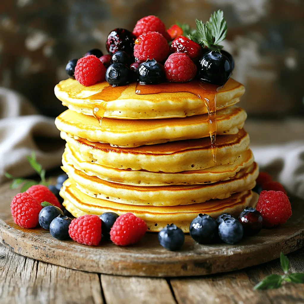 - 1 Tasse Hüttenkäse - 1 Tasse Haferflocken - 2 große Eier - 1/2 Teelöffel Backpulver - 1 Teelöffel Vanilleextrakt - 1/2 Teelöffel Zimt - 1/4 Tasse Mandelmilch (oder Milch nach Wahl) - 1 Tasse gemischte Beeren (Blaubeeren, Erdbeeren, Himbeeren) - 1 Esslöffel Honig oder Ahornsirup (optional) - Eine Prise Salz - Kokosöl oder Butter zum Braten Hüttenkäse ist reich an Protein. Dieser Nährstoff hilft dir, Muskeln aufzubauen. Haferflocken bieten Ballaststoffe. Diese fördern die Verdauung und halten dich satt. Eier liefern gesunde Fette und Vitamine. Sie sind wichtig für dein Herz. Beeren sind voller Antioxidantien. Diese schützen deine Zellen und stärken dein Immunsystem. Zimt hat auch Vorteile. Er kann den Blutzuckerspiegel senken. Du kannst Hüttenkäse durch griechischen Joghurt ersetzen. Das gibt einen ähnlichen Geschmack. Wenn du glutenfrei kochen möchtest, nutze glutenfreie Haferflocken. Mandelmilch kann durch jede Milch ersetzt werden. Auch Sojamilch oder Kokosmilch sind gute Optionen. Wenn du keinen Honig oder Sirup magst, lasse sie einfach weg. Die Pancakes schmecken auch ohne süßes Topping lecker. Zuerst müssen Sie alle Zutaten bereitstellen. Hier sind die Zutaten, die Sie brauchen: - 1 Tasse Hüttenkäse - 1 Tasse Haferflocken - 2 große Eier - 1/2 Teelöffel Backpulver - 1 Teelöffel Vanilleextrakt - 1/2 Teelöffel Zimt - 1/4 Tasse Mandelmilch (oder Milch nach Wahl) - 1 Tasse gemischte Beeren (Blaubeeren, Erdbeeren, Himbeeren) - 1 Esslöffel Honig oder Ahornsirup (optional) - Eine Prise Salz - Kokosöl oder Butter zum Braten Stellen Sie sicher, dass Sie frische Beeren wählen. Sie geben den Pancakes Farbe und Geschmack. Jetzt kommen wir zum Mixen. Geben Sie die Zutaten in einen Mixer: 1. Hüttenkäse 2. Haferflocken 3. Eier 4. Backpulver 5. Vanilleextrakt 6. Zimt 7. Mandelmilch 8. Eine Prise Salz Mixen Sie alles gut, bis der Teig glatt ist. Der Teig sollte dick, aber flüssig genug sein, um in die Pfanne zu fließen. Heben Sie die Beeren vorsichtig unter den Teig. Sparen Sie ein paar Beeren für die Garnitur. Erhitzen Sie eine beschichtete Pfanne bei mittlerer Hitze. Fetten Sie die Pfanne leicht mit Kokosöl oder Butter ein. Gießen Sie etwa 1/4 Tasse des Teigs in die Pfanne. Backen Sie die Pancakes, bis Blasen an der Oberfläche erscheinen und die Ränder fest sind. Das dauert etwa 3-4 Minuten. Wenden Sie die Pancakes vorsichtig. Braten Sie sie für weitere 2-3 Minuten, bis beide Seiten goldbraun sind. Wiederholen Sie den Vorgang mit dem restlichen Teig. Fetten Sie die Pfanne nach Bedarf ein. Servieren Sie die Pancakes warm. Garnieren Sie sie mit den zurückbehaltenen Beeren und einem Spritzer Honig oder Ahornsirup. Um den perfekten Teig für deine Cottage Cheese Berry Pancakes zu erreichen, ist die richtige Menge an Flüssigkeit wichtig. Der Teig sollte dick, aber nicht zu fest sein. Wenn du ihn zu dick findest, füge einen kleinen Schuss Mandelmilch hinzu. Mixe die Zutaten gut, bis sie glatt sind. Achte darauf, die Beeren erst nach dem Mixen unterzuheben, damit sie nicht zerdrückt werden. Für gleichmäßiges Backen ist die Hitze der Pfanne entscheidend. Stelle die Temperatur auf mittlere Hitze ein. Wenn die Pfanne zu heiß ist, brennen die Pancakes an. Wenn sie zu kalt ist, werden sie nicht goldbraun. Verwende etwa 1/4 Tasse Teig pro Pancake. Lass genügend Platz zwischen den Pancakes, damit sie gleichmäßig garen. Wenn Blasen auf der Oberfläche erscheinen, ist es Zeit, sie zu wenden. Für eine ansprechende Präsentation stapel die Pancakes auf einem schönen Teller. Garniere sie mit frischen Beeren und einem leichten Staubzucker. Ein Schuss Honig oder Ahornsirup macht sie noch verlockender. Du kannst auch etwas Joghurt oder Sahne oben drauf geben, um das Ganze abzurunden. So sehen die Pancakes nicht nur toll aus, sie schmecken auch fantastisch! {{image_4}} Du kannst die Beeren in diesem Rezept ganz nach deinem Geschmack wählen. Blaubeeren, Erdbeeren und Himbeeren passen perfekt. Wenn du es fruchtiger magst, probiere auch Brombeeren oder Kirschen. Verwende frische Beeren für besten Geschmack. Tiefkühlbeeren sind eine gute Wahl, wenn frische nicht verfügbar sind. Füge Nüsse oder Samen für mehr Crunch hinzu. Walnüsse oder Mandeln sind tolle Optionen. Auch Leinsamen oder Chiasamen geben einen gesunden Kick. Diese Zutaten erhöhen den Nährstoffgehalt und machen die Pancakes noch sättigender. Mische sie einfach in den Teig, bevor du ihn backst. Du kannst die Pancakes auch glutenfrei machen. Verwende glutenfreie Haferflocken anstelle von normalen. Achte darauf, dass die Haferflocken als glutenfrei gekennzeichnet sind. Dies macht das Rezept für alle geeignet, die Gluten meiden. Die Pancakes schmecken trotzdem lecker und fluffig. Du kannst die Reste deiner Pancakes einfach lagern. Lass die Pancakes zuerst abkühlen. Lege sie dann in einen luftdichten Behälter. Du kannst sie bis zu drei Tage im Kühlschrank aufbewahren. Achte darauf, dass die Pancakes nicht feucht werden. Eine Schicht Backpapier zwischen den Pancakes hilft, die Luftzirkulation zu fördern. Das Aufwärmen der Pancakes ist einfach. Du kannst sie in der Mikrowelle für 20-30 Sekunden erwärmen. Alternativ kannst du sie in einer Pfanne bei mittlerer Hitze aufwärmen. Dies gibt ihnen eine knusprige Textur. Lege die Pancakes in die Pfanne und erwärme sie etwa 1-2 Minuten auf jeder Seite. So bleiben sie lecker und frisch. Wenn du mehr Pancakes hast, kannst du sie einfrieren. Lege die abgekühlten Pancakes in eine Schicht Backpapier. So kleben sie nicht zusammen. Danach packe sie in einen gefriergeeigneten Beutel oder Behälter. Die Pancakes halten sich bis zu drei Monate im Gefrierfach. Zum Aufwärmen, nimm sie einfach aus dem Gefrierfach. Lass sie im Kühlschrank auftauen oder erwärme sie direkt in der Mikrowelle. Ja, diese Pancakes sind gut für eine Diät. Sie enthalten Hüttenkäse und Haferflocken. Diese Zutaten sind reich an Protein und Ballaststoffen. Dies hilft dir, länger satt zu bleiben. Außerdem sind sie einfach zu machen und enthalten wenig Zucker. Du kannst die Süße mit Honig oder Ahornsirup anpassen. So bleibst du in deiner Diät im Rahmen. Um das Rezept glutenfrei zu machen, ersetze die Haferflocken durch glutenfreie Haferflocken. Achte darauf, dass die Haferflocken als glutenfrei gekennzeichnet sind. Das ist wichtig, um Kreuzkontamination zu vermeiden. Alle anderen Zutaten sind schon glutenfrei. Das macht die Pancakes einfach anpassbar für glutenfreie Ernährung. Zu diesen Pancakes passen viele leckere Beilagen. Du kannst frische Beeren verwenden, um die Farbe und den Geschmack zu erhöhen. Joghurt ist auch eine gute Wahl. Es gibt dir mehr Protein und macht das Gericht cremiger. Ein wenig Honig oder Ahornsirup gibt extra Süße. Nüsse oder Samen können mehr Crunch hinzufügen und sind gesund. Cottage Cheese Berry Pancakes sind einfach zuzubereiten und bringen viele Vorteile. Die Zutaten bieten gesunde Nährstoffe, und du kannst sie anpassen. Die Schritt-für-Schritt-Anleitung hilft dir, keine Fehler zu machen. Die Tipps sorgen für perfekte Pancakes. Probiere die Variationen aus und bewahre die Reste richtig auf. Überlege, welche Beilagen passen. Diese Pancakes sind lecker und können Teil einer ausgewogenen Diät sein. Gehe mit neuen Ideen in die Küche und genieße dein Frühstück!