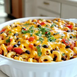 Für dieses leckere Käse-Chili-Mac Gericht brauche ich einige Hauptzutaten. Sie sind einfach zu finden und machen das Gericht schnell zubereitbar. Hier sind sie: - 225 Gramm Ellenbogen-Makkaroni - 1 Esslöffel Olivenöl - 1 mittelgroße Zwiebel, gewürfelt - 1 Paprika, gewürfelt (jede Farbe) - 1 Dose (ca. 425 Gramm) schwarze Bohnen, abgespült und abgetropft - 1 Dose (ca. 425 Gramm) gewürfelte Tomaten mit grünen Chilischoten - 1 Dose (ca. 425 Gramm) Chili-Bohnen in Sauce - 240 ml Gemüsebrühe - 200 Gramm geriebener Cheddar-Käse Die richtigen Gewürze machen den Geschmack aus. Hier sind die Gewürze, die ich verwende: - 1 Teelöffel Chilipulver - 1 Teelöffel Kreuzkümmel - ½ Teelöffel Paprika - Salz und Pfeffer nach Geschmack Diese Gewürze geben dem Gericht den perfekten Kick. Ich füge auch frischen Koriander hinzu, um das Gericht zu garnieren. Das ist optional, aber sehr lecker! Wenn du eine Zutat nicht hast, keine Sorge! Hier sind einige einfache Substitutionen: - Verwende andere Pasta statt Ellenbogen-Makkaroni, wie Fusilli oder Penne. - Für die Bohnen kannst du Kidneybohnen oder weiße Bohnen nehmen. - Wenn du keinen Cheddar-Käse hast, probiere Gouda oder Mozzarella. - Gemüsebrühe kann durch Hühnerbrühe ersetzt werden, wenn du das magst. Mit diesen Tipps kannst du das Rezept nach deinem Geschmack anpassen. So wird jeder Biss köstlich! Zuerst brauchst du alle Zutaten. Du musst die Zwiebel und die Paprika würfeln. Hacke auch den Knoblauch fein. Diese Schritte sind wichtig. Sie bringen viel Geschmack in dein Gericht. Jetzt stelle sicher, dass du die Makkaroni und Bohnen bereit hast. Die Bohnen müssen abgespült und abgetropft sein. So wird das Gericht nicht zu nass. Halte auch die Gewürze bereit. Sie geben dem Chili Mac den richtigen Kick. Erhitze das Olivenöl in einer großen Pfanne. Stelle die Hitze auf mittel. Füge die Zwiebel und Paprika hinzu. Brate sie für etwa 3-4 Minuten, bis sie weich sind. Dann kommt der Knoblauch dazu. Brate ihn eine weitere Minute an. Sein Duft wird köstlich sein. Jetzt gib die Makkaroni in die Pfanne. Füge die schwarzen Bohnen, gewürfelte Tomaten und Chili-Bohnen hinzu. Gieße die Gemüsebrühe dazu. Es wird schon bald sprudeln. Jetzt würze die Mischung mit Chilipulver, Kreuzkümmel, Paprika, Salz und Pfeffer. Rühre alles gut um. Reduziere die Hitze und decke die Pfanne ab. Lass die Mischung 10-12 Minuten köcheln. Rühre gelegentlich um. Die Makkaroni sollten jetzt weich sein. Nimm die Pfanne vom Herd. Füge den geriebenen Cheddar-Käse hinzu. Rühre ihn unter, bis er schmilzt. Das macht dein Gericht cremig und lecker. Schmecke die Gewürze ab und passe sie an. Das ist wichtig für den perfekten Geschmack. Jetzt ist dein Cheesy Chili Mac bereit. Serviere ihn heiß. Du kannst frisch gehackten Koriander als Garnitur verwenden. Es sieht schön aus und schmeckt frisch. Ein häufiger Fehler ist, die Makkaroni zu lange zu kochen. Sie sollten al dente sein. Wenn sie zu weich sind, wird das Gericht matschig. Achte darauf, die Hitze nach dem Kochen zu reduzieren. Eine andere Falle ist, die Gewürze nicht richtig abzustimmen. Probiere die Mischung vor dem Servieren. So kannst du nach Geschmack anpassen. Du kannst das Rezept leicht verändern. Füge mehr Chilipulver hinzu, wenn du es schärfer magst. Ein Spritzer Limettensaft kann dem Gericht Frische geben. Möchtest du mehr Textur? Probiere geröstete Maiskörner oder frische Avocado. Bereite die Zutaten vor, um Zeit zu sparen. Schneide das Gemüse und lagere es im Kühlschrank. Du kannst die Makkaroni auch vorkochen. Lagere sie in einem Behälter mit etwas Öl. So kleben sie nicht zusammen. Wenn du das Gericht am nächsten Tag machst, erhitze es sanft. Füge etwas Brühe hinzu, falls es trocken ist. {{image_4}} Du kannst die Käse-Chili-Mac Skillet vegan machen. Ersetze den Cheddar-Käse durch pflanzlichen Käse oder Hefeflocken. Verwende zusätzlich Gemüsebrühe ohne tierische Zutaten. Für einen extra Proteinschub nimm Kichererbsen statt schwarzen Bohnen. So bleibt das Gericht lecker und nahrhaft. Wenn du es schärfer magst, füge frische Jalapeños oder rote Chilischoten hinzu. Du kannst auch mehr Chilipulver verwenden, um den Geschmack zu intensivieren. Ein Spritzer scharfe Soße vor dem Servieren kann ebenfalls helfen. Probiere verschiedene Schärfegrade aus, um deinen perfekten Mix zu finden. Nutze saisonales Gemüse, um den Geschmack zu variieren. Im Frühling sind Spargel oder Erbsen toll. Im Sommer kannst du Zucchini oder frische Tomaten verwenden. Im Herbst passen Kürbis oder Süßkartoffeln gut dazu. Im Winter sind Wurzelgemüse wie Karotten oder Sellerie ideal. So bleibt dein Gericht frisch und bunt das ganze Jahr über. Um die Reste von Käse-Chili-Mac gut zu lagern, benutze einen luftdichten Behälter. Stelle sicher, dass das Gericht vollständig abgekühlt ist, bevor du es verpackst. So verhinderst du, dass sich Kondenswasser bildet. Schichte die Reste in einer einzigen Schicht. Dies hilft, den Käse cremig zu halten. Zum Aufwärmen kannst du die Reste in der Mikrowelle oder auf dem Herd erhitzen. Wenn du die Mikrowelle nutzt, decke die Schüssel ab. Dies hilft, das Gericht gleichmäßig zu erwärmen. Rühre es nach einem Minutenintervall um. Wenn du den Herd nutzt, füge ein wenig Brühe oder Wasser hinzu. So bleibt das Gericht saftig und cremig. Im Kühlschrank bleibt Käse-Chili-Mac etwa drei bis vier Tage frisch. Achte darauf, die Reste schnell zu kühlen, um Bakterienwachstum zu vermeiden. Wenn du länger aufbewahren möchtest, friere die Portionen ein. In einem gefriergeeigneten Behälter hält sich das Gericht bis zu drei Monate. Zum Auftauen stelle es einfach über Nacht in den Kühlschrank. Die gesamte Kochzeit für Cheesy Chili Mac Skillet beträgt etwa 30 Minuten. Zuerst bereiten Sie die Zutaten vor, was etwa 15 Minuten dauert. Dann kochen Sie das Gericht in einer großen Pfanne. Die Makkaroni brauchen etwa 10-12 Minuten, um weich zu werden. Rühren Sie die Mischung regelmäßig um, damit nichts anbrennt. Ja, Sie können glutenfreie Makkaroni verwenden. Es gibt viele Marken, die gute Alternativen bieten. Achten Sie darauf, die Kochzeit entsprechend anzupassen. Glutenfreie Makkaroni können schneller gar werden. Probieren Sie sie aus, um die beste Textur zu finden. Zu Cheesy Chili Mac Skillet passen viele Beilagen. Ein frischer grüner Salat ist immer eine gute Wahl. Auch gewürzte Nachos oder knuspriges Brot ergänzen das Gericht gut. Für einen zusätzlichen Geschmack können Sie auch Guacamole oder Salsa servieren. In diesem Artikel habe ich die Hauptzutaten, Gewürze und Tipps zum Kochen von Cheesy Chili Mac Skillet behandelt. Wir haben auch besprochen, wie man häufige Fehler vermeidet und das Gericht anpassen kann. Ich hoffe, diese Schritte helfen dir, das Gericht perfekt zuzubereiten. Denke daran, mit verschiedenen Zutaten zu spielen, um deinen eigenen Geschmack zu finden. Mit diesen Tipps kannst du leckere Abwandlungen zubereiten. Genieß das Kochen und guten Appetit!