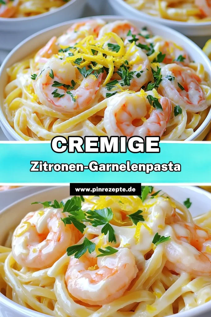 Bereite ein köstliches Festmahl mit cremiger Zitronenbutter-Garnelenpasta zu! Diese einfache und schmackhafte Rezeptanleitung zeigt dir, wie du in nur 25 Minuten eine delikate Pasta mit frischen Garnelen und einer samtigen Sauce kreierst. Perfekt für ein schnelles Abendessen oder ein besonderes Event! Klicke hier, um das Rezept zu entdecken und deine Gäste zu beeindrucken. #Zitronenbutter #Garnelenpasta #PastaRezepte #SchnelleRezepte