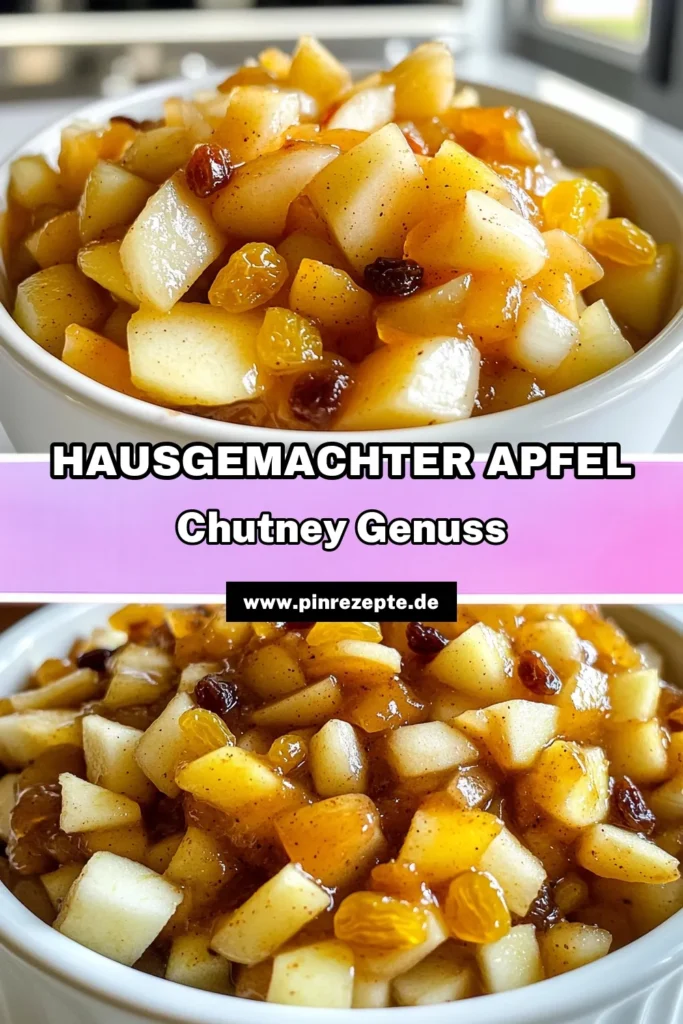 Entdecke das perfekte Rezept für gewürzten Apfel-Chutney aus dem Slow Cooker! Mit saftigen Äpfeln, aromatischen Gewürzen und einer einfachen Zubereitung wird dieses Chutney zum idealen Begleiter für deine Gerichte. Lass dich von den köstlichen Aromen verführen und bereite dir eine Portion für den nächsten Abend vor! Klicke hier, um die Schritt-für-Schritt-Anleitung zu entdecken und deinen Gaumen zu verwöhnen. #ApfelChutney #SlowCookerRezepte #Herbstküche #EinfacheRezepte