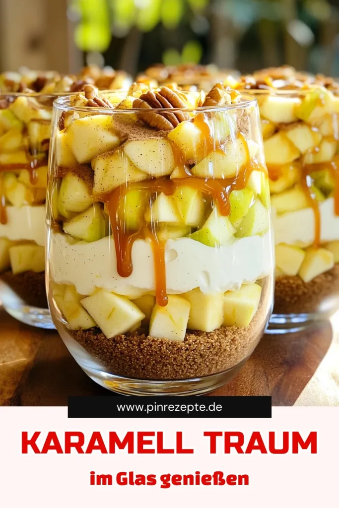 Entdecke den himmlischen karamellisierten Apfel Cheesecake Trifle, ein perfektes Dessert für jeden Anlass! Mit saftigen Granny Smith Äpfeln, einer cremigen Käsekuchenfüllung und köstlicher Karamellsauce ist dieser Trifle eine Geschmacksexplosion. Ideal zum Teilen oder für besondere Feiern. Lass dich von unseren Schritt-für-Schritt-Anleitungen inspirieren und klicke jetzt, um die leckeren Rezepte und Tipps zu entdecken!