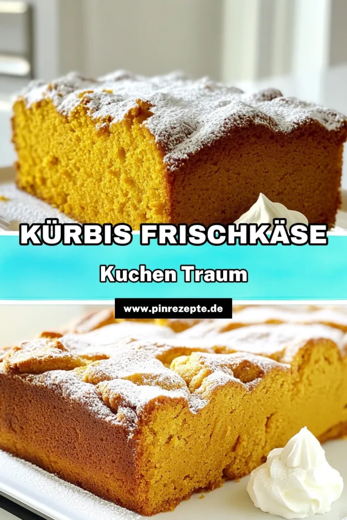 Entdecken Sie das Rezept für einen leckeren Kürbis-Frischkäse-Pfundkuchen! Mit Kürbispüree, cremigem Frischkäse und warmen Gewürzen ist dieser Kuchen perfekt für die Herbstzeit. Die einfache Zubereitung und die zarten Aromen machen ihn zu einem echten Highlight. Klicken Sie jetzt durch und probieren Sie es selbst aus! #KürbisFrischkäse #Herbstrezepte #Kürbiskuchen #BackenLiebe