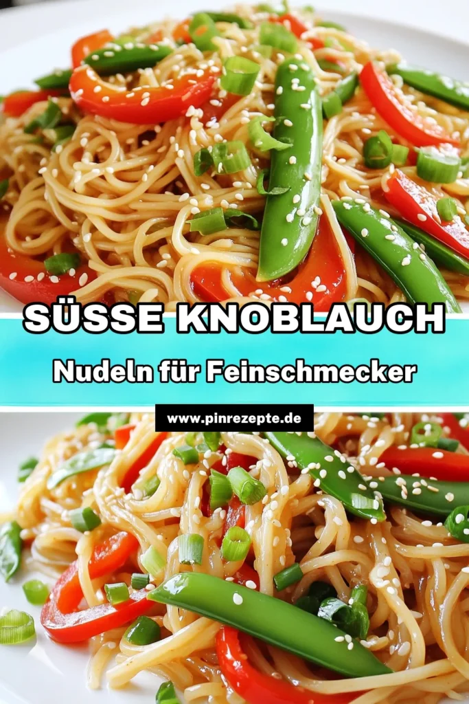Entdecke das Rezept für Süße Knoblauch-Chili-Nudeln, das deinem Gaumen schmeicheln wird! Mit einfachen Zutaten wie Reisnudeln, knackigem Gemüse und einer köstlichen Honig-Chili-Sauce zauberst du in nur 15 Minuten ein schnelles und schmackhaftes Gericht. Perfekt für ein schnelles Abendessen oder als Highlight für deine nächste Dinnerparty! Klicke jetzt, um die vollständigen Anweisungen zu erhalten und deine Kochkünste zu entfalten. #SüßeKnoblauchChiliNudeln #Rezeptideen #SchnellundEinfach #PastaLovers