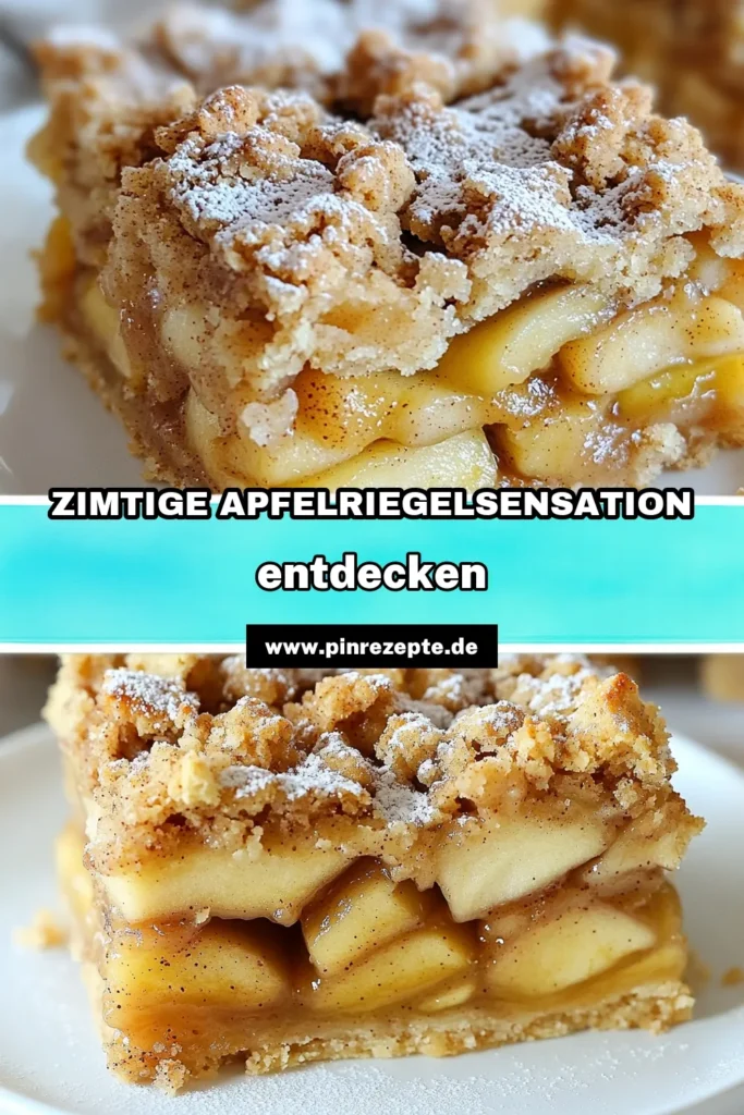 Entdecken Sie den unwiderstehlichen Zimt-Apfel-Pie-Riegel, der Ihre Geschmacksknospen verwöhnen wird! Diese einfachen und köstlichen Riegel bestehen aus frischen Äpfeln, aromatischem Zimt und einer knusprigen Streuselschicht. Perfekt zum Teilen oder als persönlicher Genuss! Klicken Sie durch und erfahren Sie, wie Sie dieses verführerische Rezept ganz schnell zubereiten können. Für mehr Backinspiration nutzen Sie die Hashtags #ZimtApfelPie #Apfelrezepte #Dessertliebe #Backenleicht!