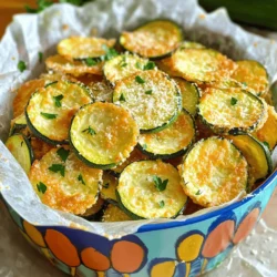 - 2 mittelgroße Zucchini - 1 Tasse geriebener Parmesan - 1 Tasse Mandelmehl (oder Semmelbrösel) - 2 Teelöffel Knoblauchpulver - 1 Teelöffel Zwiebelpulver - 1 Teelöffel getrockneter Oregano - 1 Teelöffel schwarzer Pfeffer - 1 Teelöffel Salz - 2 große Eier, verquirlt Um perfekte Zucchini-Chips zu machen, brauchst du frische Zutaten. Zucchini ist der Hauptbestandteil. Sie gibt den Chips ihre knackige Textur. Parmesan bringt den herzhaften Geschmack. Mandelmehl oder Semmelbrösel sorgen für die knusprige Hülle. Die Gewürze sind wichtig. Knoblauchpulver und Zwiebelpulver geben den Chips einen tollen Geschmack. Oregano und schwarzer Pfeffer steigern das Aroma. Salz hebt alle Aromen hervor. Du brauchst auch Eier. Sie helfen, die Panade an den Zucchini zu halten. Die Kombination dieser Zutaten macht die Chips lecker und gesund. Wasche die Zucchini gründlich unter fließendem Wasser. Schneide sie in dünne Chips, etwa 0,5 cm dick. Ein Mandolinen-Schneider ist dafür ideal. Er sorgt für gleichmäßige Stücke und spart Zeit. In einer flachen Schüssel vermische die trockenen Zutaten. Gib geriebenen Parmesan, Mandelmehl, Knoblauchpulver, Zwiebelpulver, Oregano, schwarzen Pfeffer und Salz hinein. Rühre alles gut um. In einer anderen Schüssel verquirle die Eier, bis sie gut vermischt sind. Tauche jede Zucchinischeibe zuerst in die Eier. Achte darauf, dass beide Seiten gut beschichtet sind. Wälze dann die Zucchini in der Parmesan-Mischung. Drücke leicht an, damit die Panade gut haftet. Heize deinen Airfryer auf 200°C vor, etwa 5 Minuten lang. Lege die panierten Zucchini-Chips in einer einzigen Schicht in den Korb. Frittiere sie für 10-12 Minuten. Schüttle den Korb in der Mitte der Garzeit. So werden die Chips gleichmäßig knusprig. Wenn sie goldbraun sind, nimm sie heraus und lasse sie auf einem Kuchengitter abkühlen. - Die richtige Dicke der Zucchinischeiben: Schneide die Zucchini in Stücke von etwa 0,5 cm. Dünne Scheiben werden knuspriger. Zu dicke Stücke bleiben weich. - Wichtigkeit des Ausbackens in einer einzigen Schicht: Lege die Zucchinischeiben so in den Airfryer, dass sie sich nicht überlappen. Dies sorgt für eine gleichmäßige Hitzeverteilung und macht die Chips knusprig. - Schütteln des Korbs zur Halbzeit: Schüttle den Korb in der Mitte der Garzeit. Dies hilft, die Chips gleichmäßig zu bräunen und knusprig zu machen. - Verwendung von Backpapier: Lege Backpapier in den Korb. Es verhindert, dass die Chips kleben bleiben, und erleichtert die Reinigung. - Hinzufügen von weiteren Gewürzen oder Kräutern: Experimentiere mit Gewürzen wie Paprika oder Chili. Frische Kräuter wie Basilikum oder Thymian geben einen tollen Geschmack. Mische sie in die Panade oder streue sie über die fertigen Chips. {{image_4}} Wenn du glutenfrei essen möchtest, nutze glutenfreies Paniermehl. Es gibt viele Marken auf dem Markt. Achte darauf, die Zutatenliste zu überprüfen. Diese Option passt perfekt für deine Zucchini-Chips. Der Geschmack bleibt lecker und die Konsistenz knusprig. Lust auf etwas Neues? Probiere verschiedene Käsesorten aus! Gouda gibt den Chips einen milden Geschmack. Mozzarella sorgt für eine zähere Textur. Experimentiere mit deinem Lieblingskäse. Das macht die Chips individuell und spannend. Möchtest du es scharf? Füge Chili-Flakes oder Paprika hinzu. Diese Gewürze bringen einen tollen Kick. Du kannst die Menge nach deinem Geschmack anpassen. So machst du die Chips noch aufregender. Die Kombination aus Zucchini und Würze ist einfach köstlich! Lagere die überschüssigen Zucchini-Chips in einem luftdichten Behälter. Achte darauf, dass sie vollständig abgekühlt sind. So bleiben sie knusprig. Du kannst auch ein Papiertuch in den Behälter legen. Das hilft, die Feuchtigkeit zu absorbieren. Halte die Chips immer in einem kühlen, trockenen Ort. Im Kühlschrank halten die Zucchini-Chips etwa 3 Tage. Wenn du die Chips länger aufbewahren möchtest, friere sie ein. In der Gefriertruhe sind sie bis zu 2 Monate haltbar. Achte darauf, sie in einem fest verschlossenen Behälter zu lagern, um Gefrierbrand zu vermeiden. Um die Chips wieder knusprig zu machen, nutze den Airfryer. Stelle ihn auf 180°C ein und erhitze die Chips für 3-5 Minuten. Alternativ kannst du den Ofen verwenden. Lege die Chips auf ein Blech und backe sie bei 180°C für etwa 5-7 Minuten. So bleiben sie lecker und knusprig. Die Zubereitung dauert etwa 15 Minuten. Die Gesamtzeit beträgt etwa 30 Minuten. Dies schließt das Schneiden der Zucchini und das Frittieren ein. Ja, du kannst andere Gemüse verwenden. Karotten, Auberginen oder Süßkartoffeln sind gute Alternativen. Achte darauf, die Scheiben dünn zu schneiden, damit sie knusprig werden. Jeder Gemüse hat seinen eigenen Geschmack, was Spaß macht. Wenn die Chips matschig sind, kann das verschiedene Gründe haben. Sie könnten zu dick geschnitten sein. Stelle sicher, dass die Zucchini-Scheiben etwa 0,5 cm dick sind. Ein weiterer Grund könnte zu viel Feuchtigkeit sein. Tupfe die Zucchini vor dem Panieren gut ab. Schließlich, achte darauf, die Chips nicht zu überlappen. Frittiere sie in einer einzigen Schicht für die beste Knusprigkeit. Zusammengefasst, die Zucchini-Chips sind einfach zuzubereiten und lecker. Wir haben die Hauptzutaten besprochen: Zucchini, Parmesan und Eier. Die Schritt-für-Schritt-Anleitung führte dich durch die Zubereitung und das Frittieren. Tipps zur perfekten Konsistenz und Lagerung helfen dir, die Chips frisch zu halten. Variationen wie glutenfreie Optionen oder neue Geschmäcker machen dieses Rezept aufregend. Nutze die Tipps und genieße den knusprigen Snack!