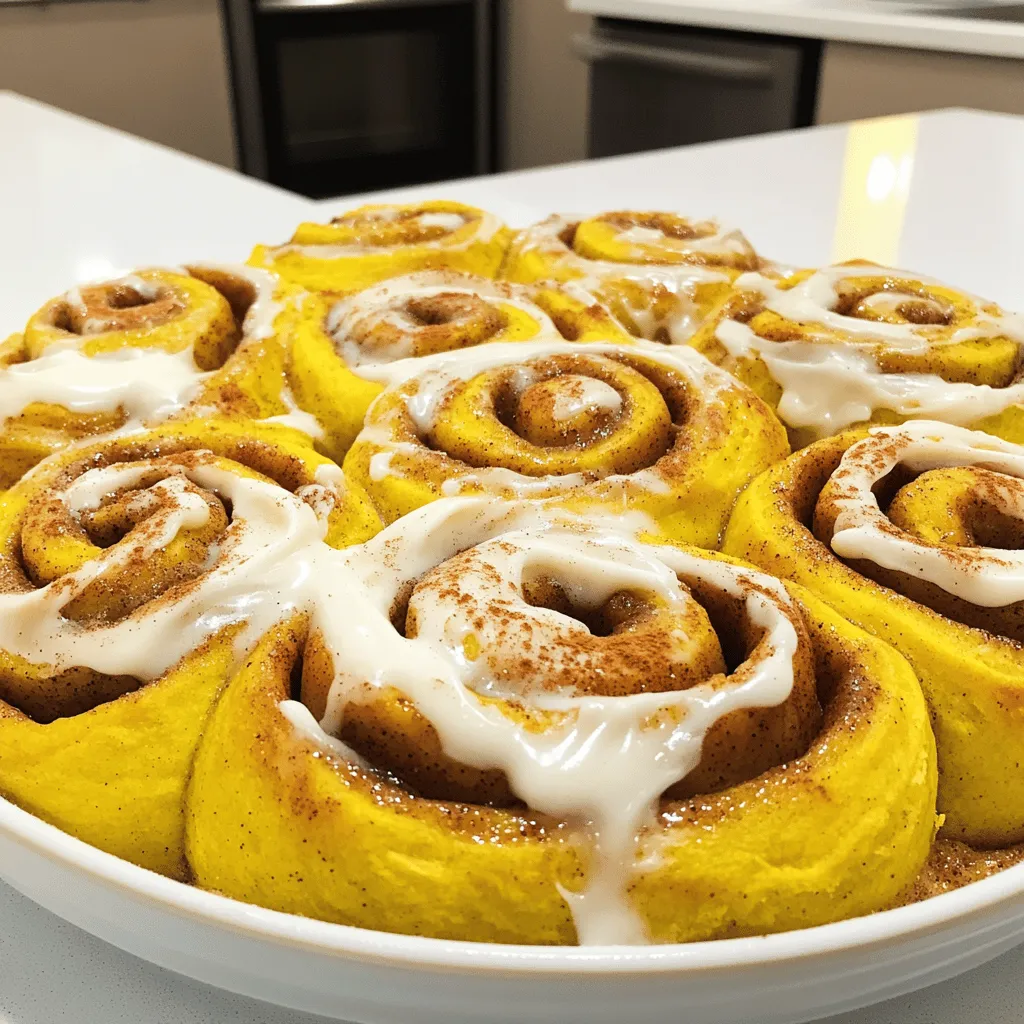 - 500 g Weizenmehl - 1 Päckchen (7g) Trockenhefe - 120 ml Milch, leicht erwärmt - 120 g Kürbispüree - 100 g Zucker - 60 g ungesalzene Butter, geschmolzen - 2 große Eier - 1 Teelöffel Vanilleextrakt - 1 Teelöffel Salz - 2 Teelöffel Zimt - 1 Teelöffel Muskatnuss - ½ Teelöffel Ingwer, gemahlen - ½ Teelöffel Nelken, gemahlen - 100 g brauner Zucker, fest gepackt - 40 g Rosinen oder gehackte Nüsse (optional) - 250 g Frischkäse, weich - 120 g Puderzucker - 2 Esslöffel Ahornsirup - 1 Esslöffel Milch (für die Konsistenz des Zuckergusses) Jede Zutat hat einen eigenen Zweck. Das Mehl gibt Struktur. Die Hefe lässt den Teig aufgehen. Kürbispüree bringt Feuchtigkeit und Geschmack. Zucker gibt Süße, während die Butter einen reichen Geschmack hinzufügt. Eier helfen, den Teig zu binden. Zimt ist der Hauptgeschmack in diesen Schnecken. Er bringt Wärme und Süße. Muskatnuss fügt eine nussige Tiefe hinzu. Ingwer bringt einen leichten Kick. Nelken haben einen starken, würzigen Geschmack. Diese Kombination macht die Schnecken besonders aromatisch und festlich. Rosinen oder Nüsse sind tolle Zusätze. Rosinen geben eine süße Note. Nüsse sorgen für einen schönen Crunch. Du kannst sie nach Belieben hinzufügen. Sie sind nicht nötig, aber sie machen die Zimtschnecken noch leckerer. Um den Hefeteig zu starten, vermische die warme Milch und die Trockenhefe in einer kleinen Schüssel. Lass die Mischung für fünf Minuten stehen. Sie wird schaumig. Das bedeutet, die Hefe lebt und funktioniert gut. In einer großen Schüssel vermenge das Weizenmehl, den Zucker, das Salz und die Gewürze. Zimt, Muskatnuss, Ingwer und Nelken geben den Zimtschnecken ihren besonderen Geschmack. In einer separaten Schüssel vermische das Kürbispüree, die geschmolzene Butter, die Eier und die Hefe-Mischung. Gib diese feuchten Zutaten in die große Schüssel mit den trockenen Zutaten. Mische alles gut, bis ein weicher Teig entsteht. Knete den Teig auf einer bemehlten Fläche. Knete für etwa fünf bis sieben Minuten. Der Teig sollte glatt und elastisch sein. Lege den Teig in eine gefettete Schüssel. Decke ihn ab und lasse ihn an einem warmen Ort für ungefähr eine Stunde gehen. Der Teig wird sich verdoppeln. Wenn der Teig aufgegangen ist, drücke ihn nieder. Rolle ihn auf einer bemehlten Fläche rechteckig aus, etwa einen Zentimeter dick. Vermische den braunen Zucker mit Zimt und streue diese Mischung gleichmäßig über den Teig. Wenn du möchtest, füge Rosinen oder Nüsse hinzu. Rolle den Teig von der langen Seite straff auf. Schneide die Rolle in zwölf gleich große Stücke. Lege die Zimtschnecken in eine gefettete Auflaufform und decke sie mit einem Küchentuch ab. Lass sie erneut für 30 Minuten gehen, bevor du sie backst. Ein häufiger Fehler ist, die Hefe nicht richtig zu aktivieren. Stelle sicher, dass die Milch warm ist, aber nicht heiß. Wenn die Milch zu warm ist, kann die Hefe sterben. Ein weiterer Fehler ist, den Teig nicht genug zu kneten. Knete den Teig, bis er glatt und elastisch ist. So entstehen die besten Zimtschnecken. Achte auch darauf, den Teig nicht zu lange gehen zu lassen. Wenn der Teig zu lange steht, verliert er seine Struktur. Um den Teig gut gehen zu lassen, suche einen warmen Ort. Ein Platz nahe dem Ofen funktioniert gut. Decke die Schüssel mit einem sauberen Küchentuch ab, um die Wärme zu halten. Du kannst auch einen Ofen bei 30 Grad vorheizen. Schalte ihn dann aus und lege den Teig hinein. So bleibt der Teig warm und geht gut auf. Die perfekte Temperatur für das Backen ist 175 Grad Celsius. Backe die Zimtschnecken 25 bis 30 Minuten lang. Achte darauf, dass sie goldbraun sind. Du kannst die Schnecken nach 20 Minuten beobachten. Wenn sie zu braun werden, decke sie mit Alufolie ab. So bleiben sie schön saftig und werden nicht trocken. {{image_4}} Wenn du glutenfrei backen möchtest, kannst du eine Mischung aus glutenfreiem Mehl verwenden. Achte darauf, dass die Mischung eine Bindemittel wie Xanthan enthält. Für vegane Zimtschnecken ersetze die Eier durch Apfelmus oder eine Banane. Nutze pflanzliche Milch, wie Mandel- oder Hafermilch, anstelle von Kuhmilch. Außerdem kannst du vegane Butter verwenden, um die Füllung cremig zu halten. Für mehr Geschmack kannst du weitere Gewürze hinzufügen. Probiere z.B. Anis oder Kardamom. Du kannst auch Füllungen variieren. Statt Rosinen kannst du getrocknete Cranberries oder gehackte Äpfel verwenden. Nüsse wie Walnüsse oder Pekannüsse bringen einen tollen Crunch. Experimentiere mit Schokolade für eine süße Note! Die Glasur macht deine Zimtschnecken besonders. Du kannst die einfache Frischkäseglasur verwenden oder etwas Zimt und Vanille hinzufügen. Für eine gesündere Option mische griechischen Joghurt mit Puderzucker. Du kannst die Zimtschnecken auch mit Karamellsoße oder Schokoladensoße toppen. Denke daran, sie mit einer Prise Zimt oder gerösteten Nüssen zu bestreuen. So sehen sie noch schöner aus! Um die Kürbisgewürz-Zimtschnecken frisch zu halten, lege sie in einen luftdichten Behälter. Verwende ein Tuch, um die Feuchtigkeit zu bewahren. Lagere sie bei Raumtemperatur, wenn du sie innerhalb von zwei Tagen isst. Für längere Lagerung, bewahre sie im Kühlschrank auf. So bleiben sie bis zu einer Woche gut. Um die Zimtschnecken einzufrieren, lasse sie zuerst vollständig abkühlen. Lege sie dann in einen gefrierfesten Behälter oder wickle sie in Frischhaltefolie. Sie bleiben bis zu drei Monate frisch. Beschrifte die Verpackung mit Datum, um die Übersicht zu behalten. Um die Zimtschnecken aufzuwärmen, benutze den Ofen oder die Mikrowelle. Im Ofen, heize ihn auf 175°C vor und backe die Schnecken für 10 Minuten. In der Mikrowelle, erwärme sie für 15-20 Sekunden. Dadurch bleiben sie weich und lecker. Füge bei Bedarf etwas Butter hinzu, um den Geschmack zu verbessern. Kürbisgewürz-Zimtschnecken halten sich gut. Du kannst sie in einem luftdichten Behälter bis zu fünf Tage aufbewahren. Wenn du sie länger lagern möchtest, empfehle ich das Einfrieren. So bleiben sie frisch für bis zu drei Monate. Das Auftauen geht schnell. Lass sie einfach bei Raumtemperatur stehen oder erwärme sie kurz im Ofen. Ja, frisches Kürbispüree ist eine tolle Wahl! Du kannst den Kürbis einfach schälen, kochen und pürieren. Achte darauf, dass das Püree nicht zu wässrig ist. Es sollte eine dicke Konsistenz haben. So bleibt der Teig perfekt und die Zimtschnecken werden schön fluffig. Auf jeden Fall! Du kannst die Gewürze nach deinem Geschmack variieren. Zum Beispiel passen Kardamom oder Anis gut dazu. Experimentiere mit den Mengen, um deine perfekte Mischung zu finden. Diese Anpassungen bringen neue Aromen in deine Zimtschnecken und machen sie einzigartig. Um trockene Zimtschnecken zu vermeiden, achte auf die Backzeit. Überprüfe sie regelmäßig, damit sie nicht zu lange im Ofen bleiben. Außerdem ist es wichtig, den Teig gut zu kneten. Ein feuchter Teig sorgt für saftige Schnecken. Das Abdecken der Form während des Gehens hilft ebenfalls, die Feuchtigkeit zu bewahren. Ja, das ist eine gute Idee! Du kannst die Glasur bis zu zwei Tage im Voraus machen. Bewahre sie in einem luftdichten Behälter im Kühlschrank auf. Vor dem Servieren solltest du die Glasur gut umrühren, damit sie wieder cremig wird. So sparst du Zeit, wenn die Zimtschnecken fertig sind. Kürbisgewürz-Zimtschnecken sind ein Genuss, den jeder lieben wird. Wir haben die wichtigsten Zutaten, die Schritt-für-Schritt-Anleitung und nützliche Tipps behandelt. Denke daran, dass Fehler normal sind. Mit Geduld und Übung wirst du tolle Ergebnisse erzielen. Probiere auch Variationen aus und entdecke, wie du sie lagern oder aufwärmen kannst. Jetzt bist du bereit, deine eigenen köstlichen Zimtschnecken zu backen und zu teilen!