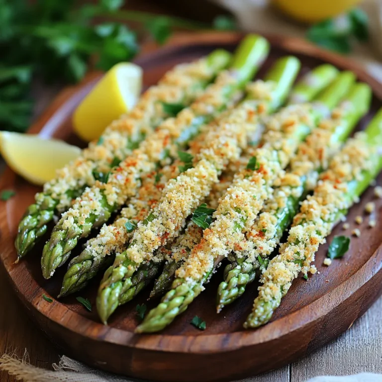 - 450 g frischer Spargel, geputzt - 100 g geriebener Parmesan-Käse - 100 g Paniermehl (idealerweise Panko für extra Crunch) - 2 große Eier - 2 Teelöffel Knoblauchpulver - 1 Teelöffel Paprika - Salz und Pfeffer nach Geschmack - Olivenöl-Spray Für das beste Ergebnis nutze frischen Spargel. Er hat mehr Geschmack und eine bessere Textur. Alternativ kannst du auch gefrorenen Spargel verwenden. Achte darauf, dass er gut aufgetaut ist, bevor du ihn panierst. Panko ist eine tolle Wahl, weil es den Spargel extra knusprig macht. Wenn du keinen Panko hast, kannst du auch normales Paniermehl nehmen, aber der Crunch wird nicht ganz so stark sein. Wenn du es würziger magst, füge mehr Paprika oder andere Gewürze hinzu. Experimentiere mit verschiedenen Käsesorten wie Cheddar oder Pecorino, um neue Geschmäcker zu entdecken. Heißluftfritteuse vorbereiten Heizen Sie Ihre Heißluftfritteuse auf 200 °C vor. Dies sorgt dafür, dass der Spargel gleichmäßig gart und schön knusprig wird. Spargel richtig putzen und vorbereiten Nehmen Sie 450 g frischen Spargel. Brechen Sie die holzigen Enden ab. Spülen Sie die Stangen kurz unter Wasser ab. Trocknen Sie sie mit einem Küchentuch ab. So verhindern Sie, dass die Panade beim Frittieren abfällt. Ei- und Paniermehl-Mischung zubereiten In einer flachen Schüssel mischen Sie 100 g geriebenen Parmesan, 100 g Paniermehl, 2 Teelöffel Knoblauchpulver, 1 Teelöffel Paprika, Salz und Pfeffer gut. In einer anderen Schüssel schlagen Sie 2 große Eier, bis sie glatt sind. Spargel panieren und in die Heißluftfritteuse legen Tauchen Sie jeden Spargelstängel in die Eier. Stellen Sie sicher, dass er gut bedeckt ist. Rollen Sie dann den Spargel in der Parmesan-Paniermehl-Mischung. Drücken Sie leicht, damit die Panade gut haftet. Legen Sie die panierten Spargelstangen in einer einzelnen Schicht in den Korb der Heißluftfritteuse. Besprühen Sie sie leicht mit Olivenöl-Spray. Optimale Garzeit für den perfekten Crunch Frittieren Sie den Spargel für etwa 8-10 Minuten. Schütteln Sie den Korb zur Hälfte der Garzeit. So wird der Spargel gleichmäßig knusprig. Anzeichen, dass der Spargel fertig ist Der Spargel ist fertig, wenn er goldbraun und knusprig ist. Nehmen Sie die Spargel-Fries vorsichtig aus der Heißluftfritteuse und lassen Sie sie eine Minute abkühlen, bevor Sie sie servieren. Um die perfekte Knusprigkeit zu erreichen, benutze ich Panko. Panko ist ein japanisches Paniermehl. Es hat eine grobe Textur und macht die Spargel Fries sehr knusprig. Du kannst auch normales Paniermehl verwenden, aber Panko gibt einen besseren Crunch. Ich verwende ein Olivenöl-Spray, um den Spargel leicht zu besprühen. Das Öl hilft, die Panade knusprig zu machen. Sprühe gleichmäßig über die Spargelstangen, bevor du sie in die Heißluftfritteuse legst. So wird jedes Stück gleichmäßig gebräunt. Wenn du den Geschmack variieren möchtest, füge zusätzliche Gewürze hinzu. Zum Beispiel kannst du italienische Kräuter wie Oregano oder Basilikum verwenden. Diese geben dem Spargel Fries eine frische Note. Du kannst auch verschiedene Käsesorten ausprobieren. Neben Parmesan schmeckt auch Pecorino gut. Diese Käsesorten verleihen den Spargel Fries einen würzigen Geschmack. Experimentiere mit dem Käse, um deinen Lieblingsgeschmack zu finden. {{image_4}} Eine vegane Version der Parmesan Spargel Fries ist einfach. Du kannst die Eier durch Pflanzendrink oder Leinsamen ersetzen. Um Leinsamen zu verwenden, mische einen Esslöffel mit drei Esslöffeln Wasser. Lass es für fünf Minuten stehen, bis es dick wird. Für die Panade kannst du auch Kichererbsenmehl nutzen. Mische das Kichererbsenmehl mit Wasser, um eine dicke Mischung zu erstellen. Diese Alternativen machen deine Fries ebenso knusprig und lecker. Du kannst auch andere Gemüsearten frittieren. Zucchini, Karotten oder Süßkartoffeln sind tolle Optionen. Schneide sie in lange Streifen, ähnlich wie Spargel. Die Zubereitung bleibt gleich. Achte darauf, dass das Gemüse gleichmäßig dick ist, damit es gleichmäßig gart. So bekommst du köstliche, knusprige Gemüse Fries. Für mehr Geschmack kannst du Gewürze hinzufügen. Probiere Cayennepfeffer oder Chili für eine scharfe Note. Füge einen Teelöffel zu der Panade hinzu, um einen Kick zu bekommen. Eine andere Idee ist, scharfe Saucen vor dem Panieren auf den Spargel zu geben. So wird jeder Biss zünftig und aufregend. - Kühlschrank: Legen Sie die übrig gebliebenen Spargel-Fries in einen luftdichten Behälter. So bleiben sie frisch. Im Kühlschrank halten sie sich bis zu drei Tage. Achten Sie darauf, dass sie gut abgekühlt sind, bevor Sie sie lagern. - Gefrierschrank: Wenn Sie die Spargel-Fries länger aufbewahren möchten, frieren Sie sie ein. Legen Sie die Fries in einen Gefrierbeutel oder einen luftdichten Behälter. So bleiben sie bis zu drei Monate haltbar. Denken Sie daran, sie in Portionen zu verpacken, damit Sie nur das auftauen, was Sie brauchen. - So bleibt der Crunch erhalten: Der beste Weg, um die Spargel-Fries wieder knusprig zu machen, ist die Heißluftfritteuse. Stellen Sie die Heißluftfritteuse auf 180 °C ein und erhitzen Sie die Fries für etwa 5 Minuten. So bekommen sie ihren Crunch zurück. - Mikrowelle vs. Heißluftfritteuse: Die Mikrowelle ist schneller, macht die Spargel-Fries jedoch weich. Wenn Sie den Crunch möchten, verwenden Sie die Heißluftfritteuse. Für einen schnellen Snack ist die Mikrowelle praktisch, aber für den besten Geschmack und die beste Textur, wählen Sie die Heißluftfritteuse. Die Spargel-Fries halten im Kühlschrank etwa drei bis vier Tage. Bewahre sie in einem luftdichten Behälter auf. Stelle sicher, dass sie gut abgekühlt sind, bevor du sie verpackst. So bleibt der Geschmack frisch, und die Knusprigkeit bleibt erhalten, solange du sie richtig lagerst. Ja, du kannst gefrorenen Spargel verwenden, aber die Textur wird anders sein. Gefrorener Spargel wird oft weich, wenn er kocht. Du solltest ihn zuerst auftauen und gut abtropfen lassen, bevor du ihn panierst. Die Panade könnte dann nicht so gut haften. Wenn du den gefrorenen Spargel verwendest, verringere die Kochzeit in der Heißluftfritteuse um ein bis zwei Minuten. Um die Spargel-Fries gesünder zu machen, kannst du den Parmesan reduzieren oder ganz weglassen. Du kannst auch die Panade mit Haferflocken oder gemahlenen Mandeln ersetzen. Statt Panko kannst du auch Vollkornbrot verwenden. Verwende weniger Olivenöl oder sprühe es nur leicht auf die Spargelstangen. So bleibt der Geschmack großartig und die Fries sind trotzdem gesund. Zusammenfassend haben wir die besten Zutaten für Spargel-Fries behandelt. Ich erklärte, wie man sie richtig vorbereitet und knusprig zubereitet. Tipps für Variationen und Lagerung helfen dir, das Beste aus deinem Spargel herauszuholen. Denke daran, deine Rezepte anzupassen. Experimentiere mit Gewürzen und Gemüse. So wirst du jedes Mal neue und leckere Ergebnisse erzielen. Viel Spaß beim Kochen und Genießen!