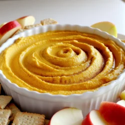 Für diesen leckeren Dip benötigst du folgende Hauptzutaten: - 1 Paket (225 g) Frischkäse, weich gemacht - 240 g Kürbispüree aus der Dose - 60 g Puderzucker - 1 Teelöffel Vanilleextrakt - 1 Becher (225 g) aufgeschlagene Sahne (z.B. Cool Whip) Diese Zutaten bilden die Basis für deinen Kürbis-Cheesecake-Dip. Der Frischkäse sorgt für die cremige Textur. Das Kürbispüree bringt den typischen Kürbisgeschmack. Der Puderzucker fügt die süße Note hinzu. Die Gewürze sind das Geheimnis für den besonderen Geschmack: - 1 Teelöffel gemahlener Zimt - 1/2 Teelöffel gemahlene Muskatnuss - 1/4 Teelöffel gemahlener Ingwer - 1/4 Teelöffel Salz Zimt gibt dem Dip eine warme, süße Note. Muskatnuss und Ingwer bringen zusätzliche Tiefe und machen das Aroma spannend. Das Salz rundet die Aromen ab und hebt den Geschmack hervor. Zum Dippen gibt es viele leckere Optionen: - Graham Crackers - Frische Apfelscheiben - Knusprige Brezeln Graham Crackers sind süß und passen gut zum Dip. Apfelscheiben bringen Frische und einen knackigen Biss. Brezeln sorgen für einen salzigen Kontrast, der den Geschmack perfekt ergänzt. Du kannst auch kreativ werden und andere Dipper ausprobieren! Um den Kürbis-Cheesecake-Dip zuzubereiten, beginne mit 225 g Frischkäse. Achte darauf, dass er weich ist. Gib dann 240 g Kürbispüree aus der Dose dazu. Mixe beides in einer großen Schüssel. Nutze dafür einen Handmixer oder Standmixer. Rühre, bis die Mischung glatt ist. Füge nach und nach 60 g Puderzucker hinzu. Mixe weiter, bis alles gut vermischt ist. Jetzt kommen die Gewürze ins Spiel. Gib 1 Teelöffel Vanilleextrakt, 1 Teelöffel Zimt und 1/2 Teelöffel Muskatnuss dazu. Füge auch 1/4 Teelöffel Ingwer und 1/4 Teelöffel Salz hinzu. Rühre alles gut um und schmecke ab. Wenn du mehr Süße magst, füge mehr Puderzucker hinzu. - Heber vorsichtig 225 g aufgeschlagene Sahne unter die Mischung. Mische so, dass die Creme luftig bleibt. - Fülle den Dip in eine Servierschüssel. Mit einem Spatel kannst du eine schöne Oberfläche zaubern. - Decke den Dip ab und lasse ihn mindestens 30 Minuten im Kühlschrank. So vermischen sich die Aromen perfekt. Achte darauf, dass der Frischkäse wirklich weich ist. So mischt er sich leichter. Mixe die Zutaten nicht zu lange, wenn du die Sahne hinzufügst. Sie soll luftig bleiben. Wenn du die Gewürze hinzufügst, taste dich langsam heran. So kannst du die perfekte Mischung finden. Wenn der Dip zu süß ist, füge etwas mehr Salz hinzu. Das hilft, die Süße zu balancieren. Die Präsentation ist wichtig für jeden Dip. Nachdem du den Dip in die Schüssel gefüllt hast, forme mit einem Spatel ein schönes Muster. Das sieht toll aus und macht Lust auf mehr. Du kannst den Dip auch mit etwas Zimt oder Kürbiskernen dekorieren. Serviere ihn mit Graham Crackers, Apfelscheiben oder Brezeln. So sieht das Ganze noch appetitlicher aus. Wenn du deinen Kürbis-Cheesecake-Dip machst, achte darauf, dass der Frischkäse weich ist. Kalter Frischkäse kann klumpig werden. Mische die Zutaten gut, bis die Mischung ganz glatt ist. Ein weiterer Fehler ist, den Puderzucker zu schnell hinzuzufügen. Gib ihn langsam dazu, um eine klumpenfreie Textur zu erreichen. Die Süße ist wichtig für den Geschmack. Wenn du magst, kannst du mehr oder weniger Puderzucker verwenden. Probiere den Dip während der Zubereitung. Füge mehr Zimt oder Muskatnuss hinzu, wenn du es würziger magst. Du kannst auch einen Hauch von Honig oder Ahornsirup für zusätzliche Süße verwenden. Bereite den Dip mindestens 30 Minuten vor dem Servieren zu. So können die Aromen sich gut vermischen. Du kannst den Dip in einer schönen Schüssel anrichten. Nutze einen Spatel, um ein dekoratives Muster zu machen. Serviere den Dip mit Graham Crackers, frischen Apfelscheiben oder knusprigen Brezeln. So wird jeder Biss zu einem Genuss! {{image_4}} Du kannst diesen Dip vegan und glutenfrei machen. Tausche den Frischkäse gegen veganen Frischkäse aus. Verwende pflanzliche Sahne, um die aufgeschlagene Sahne zu ersetzen. Achte darauf, dass die Graham Crackers glutenfrei sind. So bleibt der Geschmack toll und für alle geeignet. Wenn du eine andere Geschmacksrichtung magst, probiere die Gewürze zu ändern. Füge mehr Zimt oder weniger Muskatnuss hinzu. Du kannst auch eine Prise Cayennepfeffer für etwas Schärfe verwenden. Das macht den Dip spannend und lecker. Im Herbst kannst du frische Kürbisse nutzen. Koche den Kürbis und püriere ihn selbst. Das bringt einen frischen Geschmack. Fügen auch andere saisonale Gewürze wie Nelken hinzu. Das gibt deinem Dip eine besondere Note für Feiertage oder Feste. Um den Kürbis-Cheesecake-Dip frisch zu halten, lagere ihn in einem luftdichten Behälter. Das schützt den Dip vor Gerüchen und hält ihn länger lecker. Stelle sicher, dass der Behälter sauber und trocken ist. Wenn du den Dip in Portionen aufteilen möchtest, nutze kleinere Behälter. So bleibt der Rest frisch. Im Kühlschrank bleibt der Dip bis zu fünf Tage frisch. Achte darauf, ihn immer gut abzudecken. Wenn der Dip länger steht, kann sich die Textur verändern. Überprüfe immer den Geruch und das Aussehen, bevor du ihn isst. Ein wenig Zimt oder Ingwer kann die Aromen nach ein paar Tagen auffrischen. Wenn du den Dip länger aufbewahren willst, kannst du ihn auch einfrieren. Fülle den Dip in einen gefrierfesten Behälter und lasse etwas Platz für die Ausdehnung. Im Gefrierfach bleibt der Dip bis zu drei Monate haltbar. Wenn du bereit bist, ihn zu genießen, lasse ihn über Nacht im Kühlschrank auftauen. Rühre ihn vor dem Servieren gut durch, um die Konsistenz zu verbessern. Du kannst diesen Dip bis zu zwei Tage im Voraus machen. Das gibt den Aromen Zeit, sich zu verbinden. Stelle den Dip in den Kühlschrank, bis du ihn servierst. So bleibt er frisch und köstlich. Ja, frischer Kürbis ist eine tolle Wahl! Koche den Kürbis zuerst, bis er weich ist. Zerdrücke ihn dann zu einem Püree. Achte darauf, dass das Püree nicht zu wässrig ist. Das könnte den Dip dünn machen. Die besten Dipper sind Graham Crackers, frische Apfelscheiben oder knusprige Brezeln. Graham Crackers bringen einen süßen Geschmack. Äpfel fügen Frische hinzu. Brezeln bieten einen tollen Salzkick. Du kannst auch Kekse oder Gemüse verwenden, um zu dippen! Der Kürbis-Cheesecake-Dip ist einfach und lecker. Wir haben die Hauptzutaten, Gewürze und tolle Dipper-Ideen behandelt. Eine Schritt-für-Schritt-Anleitung hilft beim Zubereiten. Wichtige Tipps zeigen mögliche Fehler und Anpassungen. Du kannst Variationen ausprobieren, auch vegane und glutenfreie. Denk an Aufbewahrungstipps für Frische und Haltbarkeit. Teste verschiedene Fragen und finde Antworten auf wichtige Punkte. Am Ende ist dieser Dip perfekt für jede Feier und jeden Anlass. Viel Spaß beim Ausprobieren und Genießen!