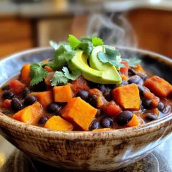 Hier sind die Zutaten für mein leckeres Süßkartoffel Schwarze Bohnen Chili. Sie sind einfach zu finden und machen das Gericht sehr schmackhaft. - 2 mittelgroße Süßkartoffeln, geschält und gewürfelt - 1 Dose (425 g) schwarze Bohnen, abgetropft und abgespült - 1 Dose (410 g) gewürfelte Tomaten mit grünen Chilis - 1 mittelgroße Zwiebel, gehackt - 2 Knoblauchzehen, fein gehackt - 1 Paprika (rot oder grün), gewürfelt - 240 ml Gemüsebrühe - 1 Esslöffel Chilipulver - 1 Teelöffel Kreuzkümmel - 1 Teelöffel Paprika - 1/2 Teelöffel Cayennepfeffer (nach Schärfewunsch anpassen) - Salz und Pfeffer nach Geschmack - Frischer Koriander zur Garnierung (optional) - Avocadoscheiben zum Servieren (optional) Diese Zutaten helfen, ein warmes und herzhaftes Chili zu kreieren. Süßkartoffeln sorgen für Süße und die schwarzen Bohnen für Protein. Gewürfelte Tomaten geben viel Geschmack. Zwiebeln und Knoblauch bringen Aroma. Die Paprika fügt eine schöne Farbe hinzu. Die Gemüsebrühe macht das Chili saftig. Gewürze wie Chilipulver und Kreuzkümmel bringen eine tolle Schärfe. Das Chili ist nicht nur gesund, sondern auch sehr sättigend. Ich liebe es, frischen Koriander und Avocadoscheiben hinzuzufügen. Das gibt dem Gericht den letzten Schliff! Zuerst schälen Sie die Süßkartoffeln. Nehmen Sie zwei mittelgroße Süßkartoffeln. Schneiden Sie sie in kleine, gleichmäßige Würfel. So garen sie gleichmäßig. Danach kümmern Sie sich um das Gemüse. Hacken Sie eine Zwiebel in kleine Stücke. Nehmen Sie zwei Knoblauchzehen und hacken Sie sie fein. Wählen Sie eine Paprika, rot oder grün, und würfeln Sie sie ebenfalls. Jetzt geben Sie alle Zutaten in den Slow Cooker. Beginnen Sie mit den gewürfelten Süßkartoffeln. Fügen Sie die abgetropften schwarzen Bohnen hinzu. Danach kommen die gehackte Zwiebel, der Knoblauch und die gewürfelte Paprika. Gießen Sie die Dose gewürfelte Tomaten mit grünen Chilis darüber. Danach folgt die Gemüsebrühe. Rühren Sie alles gut um, damit sich die Zutaten vermengen. Streuen Sie das Chilipulver, Kreuzkümmel, Paprika und Cayennepfeffer darüber. Vergessen Sie nicht, mit Salz und Pfeffer abzuschmecken. Mischen Sie alles gründlich. Decken Sie den Slow Cooker mit dem Deckel ab. Stellen Sie ihn auf die niedrige Stufe für 6-8 Stunden oder die hohe Stufe für 3-4 Stunden. Kochen Sie, bis die Süßkartoffeln zart sind. Nach dem Kochen können Sie einige Süßkartoffeln mit einem Kartoffelstampfer leicht zerdrücken. So wird das Chili dicker. Kosten Sie das Chili und passen Sie die Würzung nach Bedarf an. Servieren Sie das Chili heiß mit frischem Koriander und Avocadoscheiben, wenn Sie möchten. Du kannst den Cayennepfeffer nach Geschmack verwenden. Wenn du es schärfer magst, füge mehr hinzu. Wenn du es milder magst, lass ihn ganz weg. Weitere Gewürze, die gut passen, sind Oregano und Thymian. Diese geben deinem Chili eine schöne Tiefe. Möchtest du eine dickere Konsistenz? Nimm einen Kartoffelstampfer und zerdrücke einige Süßkartoffeln. Das macht das Chili cremiger. Serviere das Chili in tiefen Schalen. Ein Spritzer Limettensaft oben drauf bringt frische Aromen. Du kannst das Chili gut im Voraus zubereiten. Bereite es einfach vor und friere es dann ein. So hast du immer eine schnelle Mahlzeit parat. Wenn du es wieder auftauen möchtest, lasse es über Nacht im Kühlschrank. Erwärme es dann einfach in einem Topf oder in der Mikrowelle. {{image_4}} Für eine vegetarische oder vegane Version kann man die Brühe durch Wasser ersetzen. Dies macht das Chili leichter und weniger salzig. Du kannst auch mehr Gemüse hinzufügen. Zucchini oder Karotten passen gut dazu und bringen zusätzliche Vitamine. Wenn du mehr Protein willst, füge Linsen oder Tofu hinzu. Linsen kochen schnell und geben guten Geschmack. Tofu kann in kleine Würfel geschnitten werden. So wird dein Chili noch nahrhafter. Alternativ kannst du eine Fleischalternative verwenden. Diese geben dem Gericht eine ähnliche Textur wie Fleisch. Möchtest du dein Chili mild oder scharf? Die Wahl des Chili-Pulvers kann den Grad stark beeinflussen. Für mildes Chili wähle mildes Chili-Pulver. Wenn du es schärfer magst, benutze scharfes Chili-Pulver oder mehr Cayennepfeffer. So kannst du die Schärfe ganz nach deinem Geschmack anpassen. - Kühlzeit und Behälterwahl: Bewahren Sie das Chili in einem luftdichten Behälter auf. Es bleibt bis zu fünf Tage frisch. Ein Glasbehälter oder ein Plastikbehälter mit Deckel ist ideal. - Tipps zur Frische: Lassen Sie das Chili zuerst abkühlen, bevor Sie es in den Kühlschrank stellen. So bleibt die Frische besser erhalten. - Richtiges Einfrieren und Auftauen: Füllen Sie das Chili in einen gefrierfesten Behälter oder einen Gefrierbeutel. Lassen Sie etwas Platz, damit es sich ausdehnen kann. Zum Auftauen stellen Sie es einfach über Nacht in den Kühlschrank. - Haltbarkeit im Gefrierschrank: Im Gefrierschrank bleibt das Chili bis zu drei Monate haltbar. So haben Sie immer ein schnelles Gericht bereit. - Methoden zum Erwärmen: Sie können das Chili in der Mikrowelle oder auf dem Herd erwärmen. Auf dem Herd erhitzen Sie es bei mittlerer Hitze und rühren gelegentlich um. - Tipps zur Wiederherstellung der Konsistenz: Wenn das Chili beim Erwärmen zu dick ist, fügen Sie etwas Gemüsebrühe oder Wasser hinzu. So wird es wieder samtig und lecker. Das Chili hält sich gut im Kühlschrank für bis zu 5 Tage. Achten Sie darauf, es in einem luftdichten Behälter zu lagern. Wenn Sie das Chili länger aufbewahren möchten, können Sie es einfrieren. Im Gefrierschrank bleibt es bis zu 3 Monate frisch. Lassen Sie es vor dem Servieren im Kühlschrank auftauen. Erwärmen Sie es dann in der Mikrowelle oder auf dem Herd. Ja, Sie können viele andere Gemüse hinzufügen. Zum Beispiel eignen sich Karotten, Zucchini oder Mais gut. Diese Gemüse geben dem Chili mehr Geschmack und Textur. Schneiden Sie sie klein, damit sie gleichmäßig garen. Experimentieren Sie ruhig mit verschiedenen Kombinationen. Es ist eine tolle Möglichkeit, Reste zu nutzen. Auf jeden Fall! Das Chili ist nahrhaft und einfach zuzubereiten. Sie können die Schärfe leicht anpassen. Verwenden Sie weniger Cayennepfeffer oder lassen Sie ihn ganz weg. Fügen Sie zusätzlich etwas Käse oder saure Sahne hinzu, um es für Kinder schmackhafter zu machen. Servieren Sie es mit Nachos oder Reis für eine kinderfreundliche Mahlzeit. Das Chili schmeckt hervorragend mit verschiedenen Beilagen. Servieren Sie es mit frischem Brot oder Tortillas. Auch ein grüner Salat passt gut dazu. Für einen frischen Kick können Sie Limettensaft darüber träufeln. Avocadoscheiben sind eine tolle Ergänzung. Sie bringen Cremigkeit und Geschmack ins Spiel. Das Rezept für Chili mit Süßkartoffeln und schwarzen Bohnen ist einfach und lecker. Du benötigst frische Zutaten wie Gemüse und Gewürze. Die Schritt-für-Schritt-Anleitung zeigt dir, wie du alles richtig vorbereitest und kochst. Variationen ermöglichen dir, das Chili nach deinem Geschmack anzupassen. Gute Aufbewahrung ist wichtig für die Frische. Setze deine Kreativität ein, um dein Chili zu personalisieren. Es ist ein tolles Gericht, das viele Menschen erfreut. Ich hoffe, du probierst es bald aus!