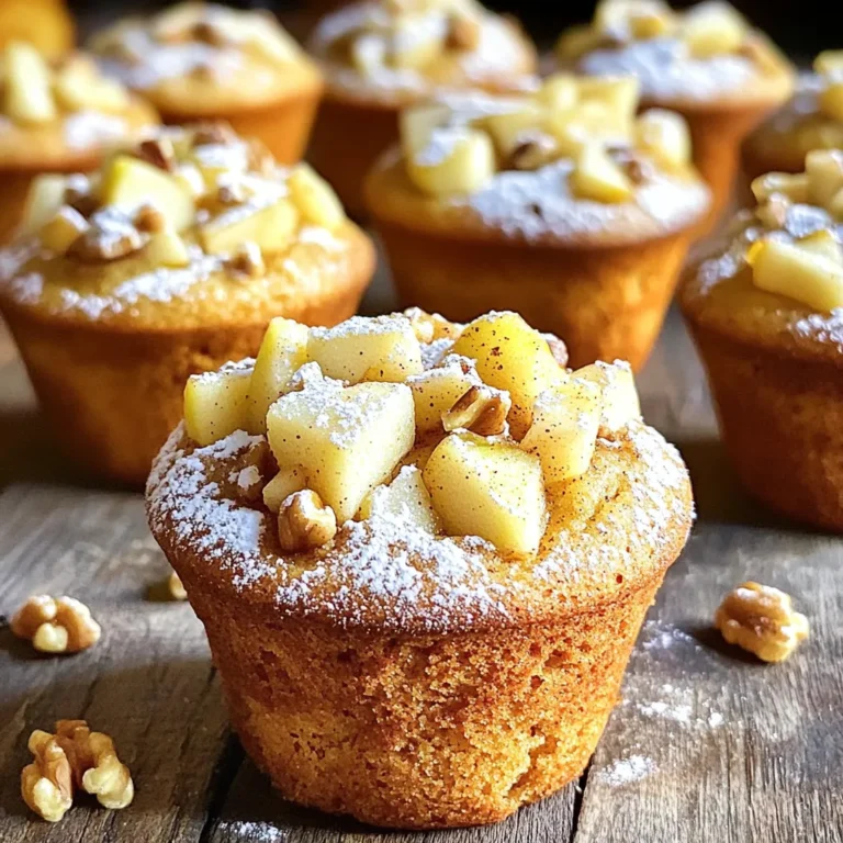 Die Hauptzutaten für die Apfel-Zimt Kaffee-Kuchen Muffins sind einfach und leicht zu finden. Sie brauchen: - 2 Tassen Weizenmehl - 1 Tasse Zucker (Kristallzucker) - 1 Esslöffel Backpulver - 1 Teelöffel Natron - 1 Teelöffel gemahlener Zimt - ½ Teelöffel Salz - 2 große Eier - ½ Tasse ungesüßtes Apfelmus - ½ Tasse Pflanzenöl - 1 Teelöffel Vanilleextrakt - 1 Tasse gewürfelte Äpfel (idealerweise Granny Smith oder Honeycrisp) - ½ Tasse gehackte Walnüsse (optional) Diese Zutaten sorgen für einen saftigen und würzigen Geschmack. Das Apfelmus macht die Muffins feucht und lecker. Neben den Basiszutaten können Sie auch zusätzliche Zutaten hinzufügen. Zum Beispiel: - Gehackte Nüsse: Walnüsse oder Pekannüsse geben einen tollen Crunch. - Trockenfrüchte: Rosinen oder Cranberries fügen eine süße Note hinzu. - Schokoladenstückchen: Diese machen die Muffins noch schokoladiger und leckerer. Experimentieren Sie mit diesen Zutaten, um Ihre perfekte Mischung zu finden! Die Wahl der Äpfel ist wichtig für den Geschmack. Ich empfehle, Granny Smith oder Honeycrisp zu verwenden. Hier sind einige Tipps: - Granny Smith: Diese Äpfel sind sauer und geben einen tollen Kontrast zum Zucker. - Honeycrisp: Diese Äpfel sind süß und knackig. Sie sorgen für eine angenehme Textur. - Frische Äpfel: Achten Sie darauf, frische und feste Äpfel zu wählen. Vermeiden Sie weiche oder braune Äpfel. Die richtigen Äpfel machen den Unterschied in Ihrem Muffin-Rezept! Zuerst heizen Sie den Ofen auf 175°C vor. Das ist wichtig für gleichmäßiges Backen. Bereiten Sie ein Muffinblech vor. Verwenden Sie Papierförmchen oder fetten Sie die Vertiefungen gut ein. So lösen sich die Muffins später leicht. In einer großen Schüssel vermengen Sie die trockenen Zutaten. Geben Sie 2 Tassen Weizenmehl, 1 Tasse Zucker, 1 Esslöffel Backpulver, 1 Teelöffel Natron, 1 Teelöffel gemahlenen Zimt und ½ Teelöffel Salz hinein. Mischen Sie alles gut. So stellen Sie sicher, dass der Zimt und das Backpulver gleichmäßig verteilt sind. Nehmen Sie eine andere Schüssel und schlagen Sie 2 große Eier auf. Fügen Sie ½ Tasse ungesüßtes Apfelmus, ½ Tasse Pflanzenöl und 1 Teelöffel Vanilleextrakt hinzu. Rühren Sie alles mit einem Schneebesen gut durch. Die Mischung sollte glatt sein. So bekommt der Teig eine schöne Textur. Gießen Sie die flüssige Mischung in die Schüssel mit den trockenen Zutaten. Mischen Sie vorsichtig, bis alles gerade so verbunden ist. Ein paar Klumpen sind okay. Fügen Sie jetzt 1 Tasse gewürfelte Äpfel hinzu. Wenn Sie mögen, können Sie auch ½ Tasse gehackte Walnüsse einfüllen. Falten Sie alles vorsichtig unter den Teig. Verteilen Sie den Teig gleichmäßig in die vorbereiteten Muffinförmchen. Füllen Sie jedes Förmchen etwa zu ⅔ voll. So haben die Muffins Platz zum Aufgehen. Stellen Sie das Muffinblech in den vorgeheizten Ofen. Backen Sie die Muffins für 18 bis 20 Minuten. Ein Zahnstocher sollte sauber herauskommen, wenn Sie ihn in die Mitte stecken. Nehmen Sie die Muffins aus dem Ofen und lassen Sie sie 5 Minuten im Blech auskühlen. Danach legen Sie sie auf ein Kuchengitter, damit sie vollständig abkühlen. Um perfekte Muffins zu backen, ist es wichtig, einige Fehler zu vermeiden. Mische die trockenen Zutaten gut. Wenn die Zutaten nicht gleichmäßig verteilt sind, kann das zu ungleichmäßigen Muffins führen. Achte darauf, die Mischung nicht zu überrühren. Ein paar Klumpen sind in Ordnung. Übermäßiges Rühren macht die Muffins hart. Verwende frische Zutaten, besonders die Äpfel. Alte Zutaten können den Geschmack beeinträchtigen. Die Konsistenz der Muffins ist entscheidend. Sie sollten leicht und fluffig sein. Achte auf das richtige Verhältnis von trockenen zu flüssigen Zutaten. Zu viel Apfelmus kann die Muffins zu feucht machen. Die ideale Mischung hat eine cremige, aber nicht flüssige Textur. Fülle die Muffinförmchen nur zu etwa zwei Dritteln. So haben die Muffins Platz zum Aufgehen. Die Lagerung spielt eine wichtige Rolle für die Frische. Lass die Muffins nach dem Backen vollständig abkühlen. Danach bewahre sie in einem luftdichten Behälter auf. So bleiben sie weich und frisch. Du kannst die Muffins auch einfrieren. Lege sie in einen Gefrierbeutel und entferne die Luft. So halten sie sich bis zu drei Monate. Wenn du sie essen möchtest, lass sie einfach bei Raumtemperatur auftauen. {{image_4}} Wenn du nach gesunden Alternativen suchst, probiere Vollkornmehl. Es gibt den Muffins mehr Ballaststoffe und Nährstoffe. Du kannst auch den Zucker reduzieren. Verwende statt einer Tasse Zucker nur drei Viertel. Süße die Muffins mit Honig oder Agavendicksaft. Diese Optionen bringen eine natürliche Süße. Füge eine Prise Muskatnuss hinzu, um die Aromen zu intensivieren. Auch eine kleine Menge Ingwer gibt einen tollen Kick. Wenn du es magst, kannst du etwas Zitronenschale hinzufügen. Diese Aromen bringen Frische und Tiefe in deine Muffins. Um die Muffins vegan zu machen, ersetze die Eier durch Apfelmus. Verwende in etwa eine viertel Tasse Apfelmus für jedes Ei. Für glutenfreie Muffins nimm glutenfreies Mehl. Achte darauf, dass die Backpulver- und Natronmischung glutenfrei ist. Diese Anpassungen machen die Muffins für jeden genießbar. Um die Apfel-Zimt Muffins frisch zu halten, lege sie in einen luftdichten Behälter. So bleiben sie weich und saftig. Du kannst auch ein Stück Brot in den Behälter legen. Das hilft, die Feuchtigkeit zu bewahren. Lagere die Muffins bei Raumtemperatur. Sie bleiben so bis zu drei Tage frisch. Wenn du die Muffins länger aufbewahren möchtest, friere sie ein. Lass die Muffins zuerst ganz abkühlen. Wickel sie dann einzeln in Frischhaltefolie. Lege die eingewickelten Muffins in einen Gefrierbeutel. So bleiben sie bis zu drei Monate frisch. Zum Auftauen, lasse sie einfach bei Raumtemperatur oder im Kühlschrank. Bereite die Muffins im Voraus vor, um Zeit zu sparen. Du kannst den Teig am Morgen machen und dann backen. Alternativ kannst du die Muffins auch am Vorabend backen. Wenn du sie am nächsten Tag genießen möchtest, erwärme sie kurz in der Mikrowelle. So schmecken sie fast wie frisch gebacken. Die Muffins bleiben etwa 3 bis 5 Tage frisch. Lagern Sie sie in einem luftdichten Behälter. Sie bleiben so weich und lecker. Wenn Sie die Muffins länger aufbewahren möchten, können Sie sie auch einfrieren. In einem Gefrierbeutel bleiben sie bis zu 3 Monate gut. Ja, Sie können andere Früchte verwenden! Birnen, Pflaumen oder sogar Beeren passen gut dazu. Achten Sie darauf, die Früchte klein zu schneiden. Dies hilft, dass die Muffins gleichmäßig backen. Jede Frucht bringt ihren eigenen Geschmack mit. Diese Muffins sind perfekt für Kinder! Sie sind süß, saftig und einfach zu essen. Die Äpfel bieten einen tollen Geschmack und die Muffins machen Spaß beim Essen. Achten Sie darauf, die Nüsse wegzulassen, wenn Ihr Kind Allergien hat. Zusammenfassend haben wir die besten Zutaten für Muffins besprochen. Außerdem gab es Tipps zur Auswahl von Äpfeln, um den Geschmack zu verbessern. Die Schritt-für-Schritt-Anleitung macht das Backen einfach und stressfrei. Wir haben auch Fehler beim Muffinsbacken vermieden und die richtige Lagerung behandelt. Denken Sie daran, dass Variationen den Muffins neuen Schwung geben können. Mit diesen Tipps gelingen Ihre Muffins sicher. Genießen Sie das Backen und lassen Sie Ihrer Kreativität freien Lauf!