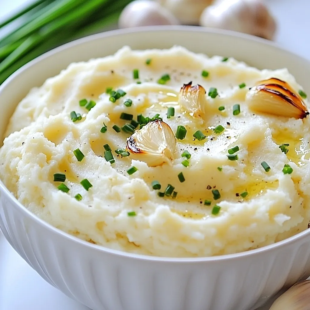 - 1 mittelgroßer Kopf Blumenkohl, in Röschen zerteilt - 6 Knoblauchzehen, ungeschält - 2 Esslöffel Olivenöl - 1/2 Tasse Frischkäse, weich Die Basis für unser Püree ist der Blumenkohl. Er hat einen milden Geschmack und eine tolle Textur. Der Knoblauch bringt einen herzhaften Geschmack. Das Olivenöl sorgt für einen guten Geschmack und hilft beim Rösten. Der Frischkäse macht das Püree cremig und reichhaltig. - 1/2 Teelöffel Zwiebelpulver - 1/4 Teelöffel Salz (nach Geschmack) - 1/2 Teelöffel gemahlener schwarzer Pfeffer - 1/4 Tasse ungesüßte Mandelmilch (oder Vollmilch) Die Gewürze sind wichtig. Zwiebelpulver gibt ein wenig Süße. Salz bringt alle Aromen zusammen. Pfeffer gibt einen kleinen Kick. Mandelmilch hilft, die richtige Konsistenz zu erreichen. Du kannst auch Vollmilch verwenden, wenn du magst. - Frischer Schnittlauch, gehackt Der Schnittlauch ist die perfekte Garnitur. Er bringt Farbe und einen frischen Geschmack. Du kannst ihn großzügig darüber streuen. Es macht dein Püree nicht nur schön, sondern auch noch schmackhafter. {{ingredient_image_2}} Heize deinen Ofen auf 200°C vor. Das hilft, den Blumenkohl gleichmäßig zu rösten. Nimm den Blumenkohl und zerteile ihn in kleine Röschen. Lege die Röschen auf ein Backblech. Füge die ungeschälten Knoblauchzehen hinzu. Gieße 2 Esslöffel Olivenöl darüber. Mische alles gut, damit sich das Öl gleichmäßig verteilt. Röste die Mischung im Ofen für etwa 25-30 Minuten. Der Blumenkohl sollte zart und leicht goldbraun sein. Der Knoblauch wird weich und aromatisch. Nimm das Backblech aus dem Ofen und lasse den Knoblauch etwas abkühlen. Drücke vorsichtig den weichen Knoblauch aus den Schalen. Gib den Knoblauch in eine große Rührschüssel mit dem Blumenkohl. Füge 1/2 Tasse Frischkäse und 1/4 Tasse ungesüßte Mandelmilch hinzu. Streue 1/2 Teelöffel Zwiebelpulver, 1/2 Teelöffel gemahlenen schwarzen Pfeffer und 1/4 Teelöffel Salz nach Geschmack dazu. Püriere die Zutaten mit einem Kartoffelstampfer oder Pürierstab zu einer glatten, cremigen Masse. Falls das Püree zu dick ist, füge mehr Mandelmilch hinzu. Probier das Püree und passe den Geschmack an, falls nötig. Um die perfekte Konsistenz zu erreichen, füge langsam Mandelmilch hinzu. Beginne mit der angegebenen Menge. Wenn das Püree zu dick ist, gib mehr Mandelmilch dazu. Rühre gut um, bis es schön cremig ist. Du kannst auch einen Pürierstab verwenden, um die Mischung feiner zu machen. Jeder hat einen anderen Geschmack. Probiere das Püree, bevor du es servierst. Füge Salz und Gewürze nach Bedarf hinzu. Vielleicht magst du mehr Pfeffer oder eine Prise Muskatnuss. Experimentiere mit verschiedenen Kräutern, um neue Geschmäcker zu entdecken. Das Anrichten des Pürees macht viel aus. Serviere es in einer schönen Schale. Garniere die Oberfläche mit frischem Schnittlauch. Du kannst auch einige ganze, geröstete Knoblauchzehen darauf legen. Das sieht nicht nur toll aus, sondern schmeckt auch gut. Pro Tipps Richtig Rösten: Achten Sie darauf, den Blumenkohl und den Knoblauch gleichmäßig mit Olivenöl zu bedecken, um ein gleichmäßiges Rösten zu gewährleisten. Konsistenz anpassen: Wenn das Püree zu dick ist, fügen Sie nach und nach mehr Mandelmilch hinzu, bis die gewünschte Cremigkeit erreicht ist. Würzen: Probieren Sie das Püree vor dem Servieren, um sicherzustellen, dass die Gewürze und das Salz nach Ihrem Geschmack perfekt abgestimmt sind. Garnierung: Für eine ansprechende Präsentation können Sie einige ganze, geröstete Knoblauchzehen auf das Püree legen und mit frischem Schnittlauch bestreuen. {{image_4}} Um das Püree noch leckerer zu machen, können Sie Käse hinzufügen. Parmesan passt gut und gibt einen tollen Geschmack. Auch Frischkäse macht es noch cremiger. Kräuter sind eine weitere Möglichkeit. Frischer Schnittlauch verleiht eine frische Note. Sie können auch Petersilie oder Thymian probieren, um verschiedene Geschmäcker zu entdecken. Wenn Sie eine vegane Version möchten, ersetzen Sie den Frischkäse durch pflanzliche Alternativen. Es gibt viele tolle Produkte auf dem Markt. Veganer Frischkäse aus Mandeln oder Cashewkernen funktioniert super. Damit bleibt das Püree cremig und lecker. Probieren Sie, verschiedene Gewürze zu verwenden. Paprika gibt eine rauchige Note. Knoblauchpulver verstärkt den Knoblauchgeschmack. Sie können auch ein wenig Cayennepfeffer für eine scharfe Note hinzufügen. Experimentieren Sie mit verschiedenen Gewürzen, um Ihr perfektes Püree zu finden. Bewahren Sie das Püree in einem luftdichten Behälter auf. Ein Glasbehälter eignet sich gut, da er die Frische hält. Lassen Sie das Püree zuerst abkühlen, bevor Sie es in den Behälter geben. So bleibt die Konsistenz besser. Es ist wichtig, das Püree nicht zu lange offen zu lassen, um den Geschmack zu bewahren. Um das Püree einzufrieren, geben Sie es in einen gefrierfesten Behälter. Achten Sie darauf, etwas Platz oben zu lassen. Das Püree dehnt sich beim Gefrieren aus. Verwenden Sie einen Behälter mit einem festen Deckel. So bleibt der Geschmack frisch. Vor dem Einfrieren sollten Sie das Püree vollständig abkühlen lassen. Im Kühlschrank hält sich das Püree etwa drei bis fünf Tage. Stellen Sie sicher, dass es gut abgedeckt ist. Wenn Sie es einfrieren, bleibt es bis zu drei Monate frisch. Achten Sie darauf, es innerhalb dieser Zeit zu verwenden, um die beste Qualität zu genießen. Wenn Sie das Püree aufwärmen, stellen Sie sicher, dass es vollständig heiß ist, um den besten Geschmack zu erhalten. Um das Püree vegan zu machen, ersetzen Sie den Frischkäse. Nutzen Sie pflanzliche Alternativen wie Cashew-Creme oder Soja-Frischkäse. Diese Optionen geben einen ähnlichen Geschmack. Achten Sie darauf, ungesüßte Mandelmilch zu verwenden. Diese hält das Gericht cremig und lecker. Ja, Sie können Blumenkohl dämpfen, aber das Rösten gibt mehr Geschmack. Beim Dämpfen bleibt der Blumenkohl weich, aber er hat nicht den gleichen gerösteten Geschmack. Wenn Sie dämpfen, fügen Sie den Knoblauch später hinzu. So bleibt der Knoblauch aromatisch und frisch. Das Püree bleibt im Kühlschrank etwa 3 bis 5 Tage frisch. Lagern Sie es in einem luftdichten Behälter. Vor dem Servieren erwärmen Sie es in der Mikrowelle oder auf dem Herd. Wenn es zu dick ist, fügen Sie etwas Mandelmilch hinzu. Ja, dieses Rezept ist glutenfrei. Alle Zutaten enthalten kein Gluten. Blumenkohl, Knoblauch und die anderen Zutaten sind sicher für eine glutenfreie Diät. So können Sie das Püree ohne Bedenken genießen. Zusammenfassend haben wir die Schlüsselzutaten für ein leckeres Blumenkohlpüree behandelt. Wir haben die Schritte zum Rösten und Pürieren erläutert. Außerdem gab ich nützliche Tipps zur Konsistenz und zur Präsentation. Variationen für dein Rezept zeigen, wie vielseitig du das Püree gestalten kannst. Mit den Lagerungshinweisen bleibt dein Püree frisch. Denke daran, dass du es nach deinem Geschmack anpassen kannst. Nutze deine Kreativität und genieße dein Blumenkohlpüree!