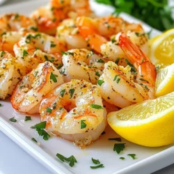 Knoblauch Kräuter Garnelen Einfaches und Leckeres Rezept