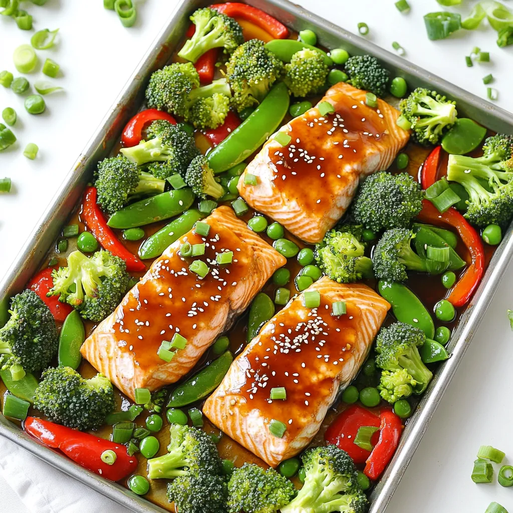 Teriyaki Salmon Sheet Pan Einfaches und Leckeres Gericht