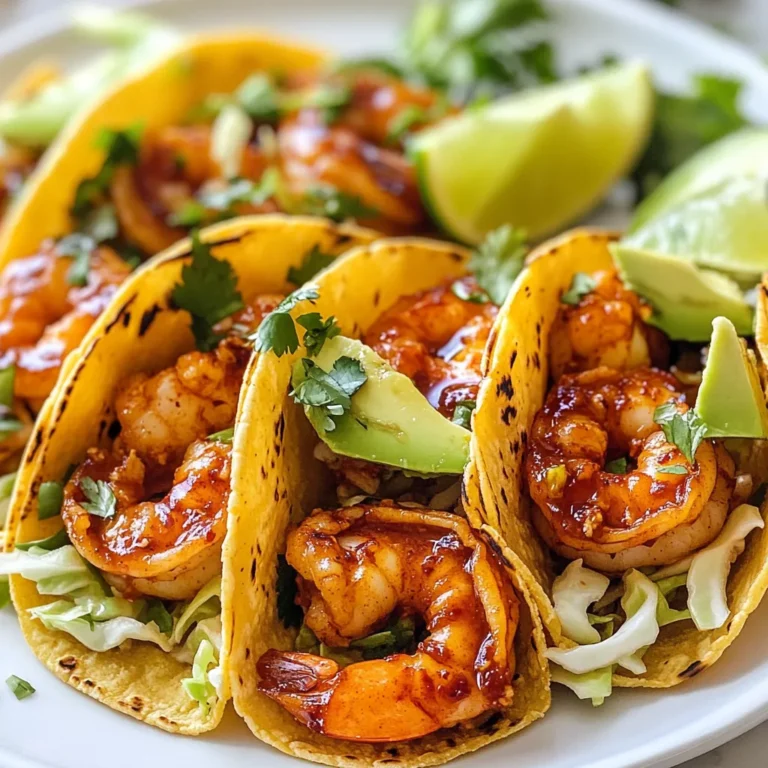 Für die perfekte Basis der Garnelen-Tacos brauchst du: - 450 g große Garnelen, geschält und entdarmt - 2 Esslöffel Sriracha-Sauce - 1 Esslöffel Limettensaft - 2 Teelöffel Knoblauchpulver - 1 Teelöffel gemahlener Kreuzkümmel - 1 Teelöffel Paprika - 1 Esslöffel Olivenöl - Salz und Pfeffer nach Geschmack Diese Zutaten geben den Garnelen viel Geschmack. Die Sriracha-Sauce sorgt für die richtige Schärfe und der Limettensaft bringt Frische. Kreuzkümmel und Paprika verstärken das Aroma. Für die leckeren Tacos selbst benötigst du: - 8 kleine Maistortillas - 1 Tasse fein gehobelter Kohl - 1 Avocado, in Scheiben geschnitten Die Maistortillas sind weich und lecker. Der Kohl bringt Crunch und die Avocado macht alles cremig. Diese Zutaten ergänzen die Garnelen perfekt. Um die Tacos noch besser zu machen, kannst du hinzufügen: - Frischer Koriander, zum Garnieren - Limettenviertel, zum Servieren Der Koriander gibt einen frischen Geschmack. Die Limettenviertel sind ideal, um mehr Frische hinzuzufügen. Diese einfachen Garnituren machen die Tacos noch schmackhafter. {{ingredient_image_2}} Zuerst nimmst du eine große Schüssel. Füge die Garnelen, Sriracha-Sauce, Limettensaft, Knoblauchpulver, Kreuzkümmel und Paprika hinzu. Gieße auch das Olivenöl hinein. Jetzt ist es Zeit, alles gut zu vermengen. Achte darauf, dass jede Garnele mit der Marinade bedeckt ist. Lass die Garnelen für etwa 15 Minuten ziehen. Dies gibt den Aromen Zeit, in die Garnelen einzudringen. Erhitze eine Pfanne auf mittlerer bis hoher Hitze. Wenn die Pfanne heiß ist, lege die marinierten Garnelen hinein. Achte darauf, dass sie in einer einzigen Schicht liegen. Brate die Garnelen für 2-3 Minuten auf jeder Seite. Sie sollten rosa und undurchsichtig werden. Das ist ein Zeichen, dass sie fertig sind. Nimm sie dann von der Hitze. Während die Garnelen garen, nimm eine separate Pfanne. Heiz sie ohne Öl vor. Lege die Maistortillas hinein und erwärme sie. Mache dies für etwa 30 Sekunden auf jeder Seite. Die Tortillas sollen weich und geschmeidig sein. So bleiben sie beim Füllen stabil. Jetzt kommt der spaßige Teil! Nimm eine Tortilla und lege einige Garnelen darauf. Füge dann eine großzügige Menge gehobelten Kohl hinzu. Scheiben von Avocado kommen als Nächstes. Garniere die Tacos mit frischem Koriander. Serviere sie mit Limettenvierteln, damit jeder nach Belieben träufeln kann. Um perfekte Garnelen zu bekommen, wähle frische, große Garnelen. Sie sollten geschält und entdarmt sein. Marinieren Sie die Garnelen in der Sriracha-Sauce und anderen Gewürzen. Lassen Sie sie mindestens 15 Minuten ziehen, damit sie den vollen Geschmack aufnehmen. Braten Sie die Garnelen in einer heißen Pfanne. Kochen Sie sie nur 2-3 Minuten pro Seite, bis sie rosa sind. Jeder hat einen anderen Schärfegrad. Wenn Sie es milder mögen, reduzieren Sie die Sriracha-Sauce. Fügen Sie stattdessen ein wenig Honig hinzu. Für mehr Schärfe können Sie zusätzliches Sriracha und frische Chili verwenden. Experimentieren Sie mit der Schärfe, bis Sie Ihre perfekte Mischung finden. Frische Zutaten machen den Unterschied. Kaufen Sie frischen Kohl und reife Avocados. Frische Limette gibt einen tollen Geschmack. Verwenden Sie frischen Koriander für die Garnitur. Achten Sie darauf, alle Zutaten frisch zu halten. So schmecken Ihre Tacos am besten. Pro Tipps Frische Garnelen wählen: Achten Sie darauf, frische oder gefrorene Garnelen von hoher Qualität zu verwenden. Sie sorgen für den besten Geschmack und die beste Textur in Ihren Tacos. Sriracha anpassen: Je nach gewünschtem Schärfegrad können Sie die Menge der Sriracha-Sauce variieren. Für weniger Schärfe können Sie sie sogar mit etwas Mayo mischen. Gemüsevariationen: Experimentieren Sie mit verschiedenen Gemüsesorten wie Paprika, Karotten oder Radieschen, um zusätzliche Frische und Knackigkeit in Ihren Tacos zu bringen. Wärme der Tortillas: Erhitzen Sie die Tortillas in einer trockenen Pfanne, um ihren Geschmack zu intensivieren und sie geschmeidig zu machen. So lassen sie sich leichter rollen und füllen. {{image_4}} Du kannst diese Tacos leicht mit anderen Meeresfrüchten machen. Garnelen sind toll, aber auch Kabeljau oder Jakobsmuscheln schmecken gut. Marinieren sie genauso wie die Garnelen. Die Kochzeit kann sich leicht ändern. Überprüfe sie, bis sie gar sind. Für eine vegetarische Variante kannst du Tofu oder Tempeh verwenden. Schneide sie in kleine Stücke. Mariniere sie wie die Garnelen. Brate sie dann in der Pfanne an, bis sie knusprig sind. Füge frisches Gemüse hinzu, wie Paprika oder Zucchini. So hast du bunte und leckere Tacos. Die Wahl der Tortillas kann den Geschmack verändern. Du kannst Maistortillas oder Weizentortillas benutzen. Vollkorn-Tortillas sind eine gesunde Wahl. Du kannst auch Tortillas aus Blumenkohl oder Süßkartoffeln versuchen. Sie sind glutenfrei und haben einen besonderen Geschmack. Experimentiere mit verschiedenen Sorten, um deinen perfekten Taco zu finden. Um die Reste der Sriracha Garnelen Tacos richtig zu lagern, folge diesen Schritten: - Lass die Tacos zuerst auf Raumtemperatur abkühlen. - Lege die Garnelen und die Füllungen in separate, luftdichte Behälter. - Wickel die Tortillas in Folie oder lege sie in einen Beutel. So bleiben die Aromen frisch und die Texturen erhalten. Wenn du die Tacos wieder aufwärmen möchtest, mache Folgendes: - Erhitze eine Pfanne bei mittlerer Hitze. - Lege die Garnelen und Tortillas nacheinander in die Pfanne. - Erhitze die Garnelen für 2-3 Minuten, bis sie warm sind. - Erwärme die Tortillas für etwa 30 Sekunden auf jeder Seite. Das gibt dir knusprige, leckere Tacos, die fast wie frisch zubereitet schmecken. Die Haltbarkeit der Zutaten ist wichtig, um die Frische zu gewährleisten: - Gekochte Garnelen halten sich im Kühlschrank 3-4 Tage. - Maistortillas bleiben bis zu einer Woche frisch. - Frischer Kohl und Avocado halten sich etwa 2 Tage. Achte darauf, die Zutaten regelmäßig zu überprüfen, um die besten Geschmäcker zu genießen. Um die Tacos weniger scharf zu machen, gibt es ein paar einfache Tricks. Du kannst weniger Sriracha-Sauce verwenden. Du kannst auch die Sriracha durch eine milde Sauce ersetzen. Eine Mischung aus Joghurt und Limettensaft sorgt für eine frische, cremige Note. Außerdem hilft es, mehr Gemüse wie Avocado oder Kohl hinzuzufügen. Diese Zutaten mildern die Schärfe und machen die Tacos leckerer. Zu Garnelen-Tacos passen viele Beilagen. Ein frischer Salat mit Tomaten und Gurken ist eine gute Wahl. Auch Reis mit Limette und Koriander passt gut. Guacamole oder eine frische Salsa sind tolle Ergänzungen. Du kannst auch Nachos mit Käse und Salsa servieren. Diese Beilagen bringen mehr Geschmack und Textur auf den Tisch. Ja, du kannst die Sriracha-Sauce ersetzen. Eine milde Chilisauce ist eine gute Option. Auch eine Mischung aus Ketchup und Chili-Pulver funktioniert gut. Wenn du es nicht scharf magst, probiere BBQ-Sauce. Diese Alternativen geben den Tacos Geschmack, ohne sie zu scharf zu machen. In diesem Artikel haben wir die wichtigsten Zutaten für Garnelen-Tacos betrachtet. Wir haben gelernt, wie man die Garnelen marinieren und garen kann. Außerdem habe ich Tipps für die perfekte Zubereitung geteilt. Variationen wie vegetarische Tacos sind ebenfalls wichtig. Nehmt diese Infos mit, um leckere Tacos zuzubereiten. Frische Zutaten und gute Tipps machen einen großen Unterschied. Viel Spaß in der Küche!