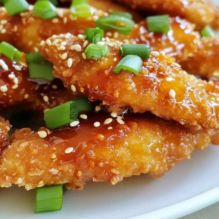 Um köstliche Honig-Sriracha-Hühnchenstreifen zu machen, brauchst du: - 450 g Hühnchenstreifen - 120 g Weizenmehl - 120 g Semmelbrösel (Panko oder normal) - 1 großes Ei - 1/4 Teelöffel Salz - 1/4 Teelöffel schwarzer Pfeffer Diese Zutaten sind die Basis für saftige und knusprige Hühnchenstreifen. Achte darauf, frische Hühnchenstreifen zu verwenden. So wird dein Gericht zart und lecker. Für die Panade und Würze benötigst du: - 1/2 Teelöffel Knoblauchpulver - 1/4 Teelöffel Zwiebelpulver Diese Gewürze geben den Hühnchenstreifen einen tollen Geschmack. Du kannst die Mengen anpassen, wenn du mehr Knoblauch oder Zwiebelgeschmack magst. Für die leckere Honig-Sriracha-Sauce brauchst du: - 60 ml Honig - 60 ml Sriracha-Sauce - 1 Esslöffel Sojasauce - 1 Esslöffel Olivenöl Diese Sauce macht das Gericht besonders. Der Honig bringt Süße, während die Sriracha-Sauce eine angenehme Schärfe hinzufügt. So wird jeder Biss spannend und lecker! {{ingredient_image_2}} Zuerst heize deinen Ofen auf 200 °C vor. Das macht das Backen einfacher. Lege ein Backblech mit Backpapier aus. Dies verhindert das Anhaften der Hühnchenstreifen. Bereite dann drei Schalen vor. In der ersten Schale vermischst du Weizenmehl, Salz, Pfeffer, Knoblauch- und Zwiebelpulver. In der zweiten Schale schlägst du das Ei auf und verquirlst es. In der dritten Schale hast du die Semmelbrösel bereit. Nimm einen Hühnchenstreifen. Tauche ihn zuerst in die Mehlmischung. Achte darauf, dass er gut bedeckt ist. Danach tauche ihn in das geschlagene Ei. Lass das überschüssige Ei abtropfen. Schließlich wälze den Streifen in den Semmelbröseln. Drücke leicht, damit die Panade gut haftet. Lege alle panierten Streifen auf das Backblech. Diese Vorbereitung gibt den Hühnchenstreifen eine knusprige Textur. Jetzt kommt der spannende Teil! Mische in einer kleinen Schüssel Honig, Sriracha-Sauce, Sojasauce und Olivenöl. Rühre gut um, bis alles gleichmäßig verteilt ist. Bürste die Hälfte dieser Mischung über die Hühnchenstreifen. Backe sie dann im Ofen für 15-20 Minuten. Wende die Streifen nach der Hälfte der Zeit. So werden sie gleichmäßig gar. Die Innentemperatur sollte 74 °C erreichen. In den letzten fünf Minuten bürste die restliche Honig-Sriracha-Glasur über die Streifen. Lass die Hühnchenstreifen nach dem Backen kurz ruhen. Das verbessert den Geschmack und die Saftigkeit. Um die perfekte Panade für deine Hühnchenstreifen zu bekommen, beachte folgende Punkte: - Richtige Reihenfolge: Tauche die Streifen zuerst in das Mehl, dann in das Ei und schließlich in die Semmelbrösel. Diese Reihenfolge sorgt für einen festen Halt. - Drücke leicht an: Drücke die Semmelbrösel gut an, damit sie nicht abfallen. So bleibt die Panade beim Backen knusprig. - Luftzirkulation: Lege die panierten Hühnchenstreifen auf ein Backblech mit Abstand. So kann die Luft zirkulieren und die Panade wird gleichmäßig knusprig. Du kannst die Honig-Sriracha-Sauce nach deinem Geschmack anpassen: - Süßer: Füge mehr Honig hinzu, um die Süße zu erhöhen. - Scharfer: Mische mehr Sriracha für mehr Schärfe. - Zesty: Ein Spritzer Limettensaft bringt Frische in die Sauce. - Knoblauchig: Füge frischen Knoblauch oder Knoblauchpulver hinzu für einen intensiveren Geschmack. Die Backzeit ist entscheidend für den perfekten Hühnchenstreifen: - Temperatur: Backe bei 200 °C für die beste Knusprigkeit. - Zeit: Die Hühnchenstreifen brauchen etwa 15-20 Minuten. Wende sie nach der Hälfte der Zeit. - Fertig: Die Innentemperatur sollte 74 °C erreichen. Verwende ein Fleischthermometer, um sicherzugehen, dass sie gut durchgegart sind. Pro Tipps Hühnchen marinieren: Lass die Hühnchenstreifen vor dem Panieren mindestens 30 Minuten in der Honig-Sriracha-Mischung marinieren, um den Geschmack noch intensiver zu machen. Ofen vorheizen: Stelle sicher, dass der Ofen vollständig vorgeheizt ist, bevor du die Hühnchenstreifen hineinlegst, um eine gleichmäßige Bräunung zu gewährleisten. Variationen der Panade: Experimentiere mit verschiedenen Panadearten wie Kokosnuss- oder Mandelmehl für einen einzigartigen Geschmack und eine interessante Textur. Servierideen: Serviere die Hühnchenstreifen mit einer Beilage aus frischem Gemüse oder einem Salat für eine ausgewogene Mahlzeit. {{image_4}} Wenn du die Hühnchenstreifen grillen möchtest, ist das eine tolle Idee. Du erhältst ein rauchiges Aroma, das gut zu Honig und Sriracha passt. Mariniere die Hühnchenstreifen einfach mit der Honig-Sriracha-Sauce vor dem Grillen. Lasse sie mindestens 30 Minuten marinieren, um den Geschmack zu intensivieren. Grille die Streifen dann bei mittlerer Hitze für etwa 10-12 Minuten. Achte darauf, sie regelmäßig zu wenden, damit sie gleichmäßig garen. Für eine vegetarische Option kannst du Tofu oder Blumenkohl verwenden. Schneide den Tofu in Streifen oder den Blumenkohl in Röschen. Bereite die Panade wie im Rezept vor. Tauche die Tofu-Streifen oder Blumenkohl-Röschen in die Mehlmischung, dann ins Ei und schließlich in die Semmelbrösel. Backe oder grille sie wie beschrieben. Beide Optionen nehmen die Honig-Sriracha-Sauce gut auf und bieten einen tollen Geschmack. Du kannst die Sriracha-Sauce in der Honig-Sriracha-Mischung variieren. Füge einen Spritzer Limettensaft hinzu, um einen frischen Kick zu bekommen. Für mehr Schärfe füge mehr Sriracha hinzu. Serviere die Hühnchenstreifen mit Reis oder Salat. Eine kühle Joghurtsauce ist auch eine gute Wahl. Sie mildert die Schärfe und ergänzt die Süße des Honigs. Experimentiere mit Beilagen, um dein Gericht zu personalisieren. Um deine Honig-Sriracha-Hühnchenstreifen frisch zu halten, lege sie in einen luftdichten Behälter. Du kannst sie auch in Frischhaltefolie wickeln. Achte darauf, dass die Streifen vollständig abgekühlt sind, bevor du sie lagerst. Das verhindert Kondensation und hält sie knusprig. Wenn du die Hühnchenstreifen gefroren hast, tau sie im Kühlschrank auf. Das dauert mehrere Stunden. Du kannst sie auch in der Mikrowelle auftauen. Um sie wieder aufzuwärmen, lege sie in den Ofen bei 180 °C. Backe sie für 10 bis 15 Minuten, bis sie wieder heiß sind. So bleibt die Panade schön knusprig. Im Kühlschrank halten die Hühnchenstreifen etwa 3 bis 4 Tage. Im Gefrierschrank sind sie bis zu 3 Monate haltbar. Achte darauf, sie gut verpackt einzufrieren. So bleibt der Geschmack erhalten. Wenn du die Hühnchenstreifen länger lagerst, kann sich die Qualität verschlechtern. Die Zubereitung dauert etwa 15 Minuten. Das Backen benötigt dann 15 bis 20 Minuten. Insgesamt sind es also rund 35 Minuten. So kannst du schnell ein leckeres Gericht genießen. Ja, du kannst die Hühnchenstreifen im Air Fryer zubereiten. Stelle die Temperatur auf 200 °C ein. Backe sie für etwa 10 bis 12 Minuten. Wende die Streifen nach der Hälfte der Zeit. So werden sie knusprig und lecker. Um die Schärfe anzupassen, kannst du die Menge an Sriracha verringern. Wenn du es schärfer magst, füge mehr Sriracha hinzu. Eine weitere Option ist, etwas Chili-Pulver hinzuzufügen. Probiere die Honig-Sriracha-Sauce, um die perfekte Balance zu finden. In diesem Artikel haben wir die wichtigsten Zutaten für Honig-Sriracha-Hühnchenstreifen behandelt. Du hast erfahren, wie du die Hühnchenstreifen richtig vorbereitest und backst. Ich habe dir auch Tipps gegeben, um die perfekte Panade zu erzielen und Variationen auszuprobieren. Denke daran, deine Hühnchenstreifen gut zu lagern und die Saucen zu variieren. Mit diesen Ideen wird jedes Essen spannend. Probiere es aus und finde deine Lieblingsversion!