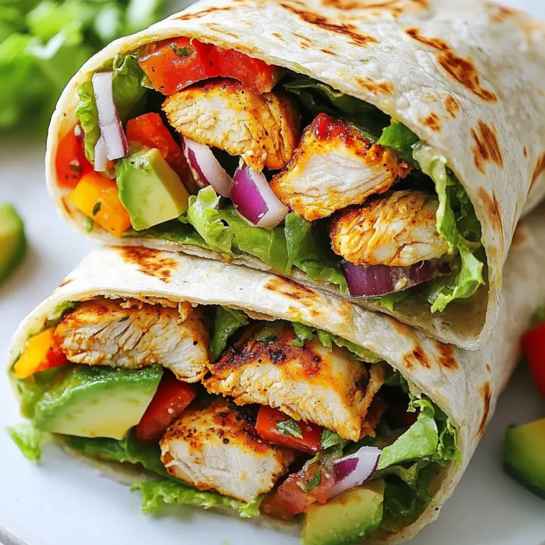 Für die Spicy Cajun Chicken Wraps brauchst du: - 2 Hähnchenbrustfilets ohne Haut und Knochen - 2 Esslöffel Cajun-Gewürzmischung - 1 Esslöffel Olivenöl - 1 Tasse Salat, grob zerkleinert - 1 mittelgroße Tomate, gewürfelt - 1/2 rote Paprika, in Streifen geschnitten - 1/4 rote Zwiebel, dünn geschnitten - 1 Avocado, in Scheiben geschnitten - 1/2 Tasse griechischer Joghurt oder Sauerrahm - Saft von 1 Limette - Salz und Pfeffer nach Geschmack - 4 große Vollkorn-Tortillas Wenn du Hähnchenbrustfilets auswählst, achte auf die Frische. Die Farbe sollte rosa und die Textur fest sein. Vermeide Filets mit dunklen Stellen oder einem unangenehmen Geruch. Bio-Hähnchen ist oft die bessere Wahl. Es hat mehr Geschmack und ist gesünder. Zudem ist es wichtig, die Filets gleichmäßig dick zu wählen. So garen sie gleichmäßiger. Die Cajun-Gewürzmischung gibt deinem Gericht den typischen Kick. Achte darauf, eine Mischung zu wählen, die frisch riecht. Zutaten wie Paprika, Knoblauchpulver und Oregano sind wichtig. Du kannst auch deine eigene Mischung machen. Kombiniere Paprika, Zwiebelpulver, Knoblauchpulver, Thymian und Cayennepfeffer. So bekommst du den perfekten Geschmack für deine Wraps. {{ingredient_image_2}} Um die Hähnchenbrustfilets perfekt zu marinieren, reibe zuerst die Cajun-Gewürzmischung gleichmäßig auf die Hähnchenbrüste. Diese Mischung bringt den scharfen und würzigen Geschmack in dein Gericht. Lass das Hähnchen für etwa 15 Minuten bei Zimmertemperatur ruhen. So kann es die Aromen gut aufnehmen. Wenn du die Zeit hast, kannst du das Hähnchen auch länger marinieren. Je länger, desto besser der Geschmack. Erhitze das Olivenöl in einer großen Pfanne bei mittlerer Hitze. Wenn das Öl heiß ist, lege die marinierten Hähnchenbrüste in die Pfanne. Brate sie für etwa 6-7 Minuten auf jeder Seite. Das Hähnchen ist fertig, wenn es nicht mehr rosa in der Mitte ist. Nimm das Hähnchen aus der Pfanne und lass es einige Minuten ruhen. So bleibt es saftig und zart. Schneide das Hähnchen dann in feine Streifen. Während das Hähnchen ruht, mach die Joghurt-Sauce. Nimm eine kleine Schüssel und gib den griechischen Joghurt oder Sauerrahm hinein. Füge den frisch gepressten Limettensaft, sowie Salz und Pfeffer hinzu. Rühre alles gut um, bis die Sauce eine glatte Konsistenz hat. Diese Sauce ist eine tolle Ergänzung zu den Wraps und sorgt für einen frischen Geschmack. Legen Sie die Tortillas auf eine saubere Fläche. Nehmen Sie einen großen Löffel der Joghurt-Sauce und geben Sie ihn in die Mitte jeder Tortilla. Jetzt kommt der Spaß! Verteilen Sie den zerkleinerten Salat gleichmäßig. Fügen Sie dann die gewürfelte Tomate, die roten Paprika und die dünn geschnittene Zwiebel hinzu. Sehen Sie, wie die Farben strahlen! Schließlich legen Sie die Avocadoscheiben oben drauf. Jetzt falten wir die Tortillas. Klappen Sie zuerst die Seiten nach innen. Drücken Sie sie leicht zusammen. Dann rollen Sie die Tortilla von unten nach oben fest auf. So bleibt alles drin! Möchten Sie einen knusprigen Außenrand? Legen Sie die Wraps mit der Nahtseite nach unten in die Pfanne. Toasten Sie sie bei mittlerer Hitze für 1-2 Minuten. Dies gibt den Wraps eine tolle Textur und noch mehr Geschmack. Pro Tipps Hähnchen marinieren: Lassen Sie die Hähnchenbrust mindestens 15 Minuten in der Cajun-Gewürzmischung ruhen, um die Aromen vollständig aufzunehmen. Wickeln Sie fest: Achten Sie darauf, die Tortillas fest zu rollen, damit die Füllung beim Essen nicht herausfällt. Gesunde Variationen: Fügen Sie zusätzliches Gemüse wie Gurken oder Karotten hinzu, um den Nährwert zu erhöhen und eine knackige Textur zu bieten. Wraps toasten: Toasten Sie die Wraps nach dem Rollen in einer Pfanne, um eine knusprige Außenseite zu erhalten, die den Wraps eine schöne Textur verleiht. {{image_4}} Ein häufiger Fehler ist, das Hähnchen nicht genug zu marinieren. Geben Sie dem Hähnchen mindestens 15 Minuten, um die Aromen aufzunehmen. Ein weiterer Fehler ist, die Pfanne zu heiß zu machen. Dies kann das Hähnchen außen verbrennen, während es innen roh bleibt. Achten Sie darauf, die Hitze auf mittlere Stufe zu halten. Für eine glatte Sauce mischen Sie den griechischen Joghurt mit dem Limettensaft. Fügen Sie Salz und Pfeffer hinzu, um den Geschmack zu verstärken. Wenn die Sauce zu dick ist, können Sie etwas Wasser hinzufügen. Mischen Sie alles gut, bis es eine schöne, cremige Konsistenz hat. Präsentation ist wichtig! Schneiden Sie die Wraps diagonal in zwei Hälften und legen Sie sie auf einen bunten Teller. Garnieren Sie die Wraps mit frischen Kräutern oder Limettenscheiben. Dies gibt Ihrem Gericht einen frischen Look und macht es appetitlicher. Wenn du Hähnchen vermeiden möchtest, probiere Tofu oder Kichererbsen. Tofu nimmt die Aromen gut auf. Schneide ihn in Würfel und mariniere ihn mit Cajun-Gewürz. Für Kichererbsen, nutze die Dosenvariante. Spüle sie gut ab und würze sie. Beides bringt einen tollen Geschmack in deine Wraps. Falls du keine Cajun-Mischung hast, sei kreativ! Mische Paprika, Knoblauchpulver, Zwiebelpulver und etwas Cayennepfeffer. Diese Mischung gibt dir auch viel Geschmack. Du kannst auch italienische oder mexikanische Gewürze verwenden, um eine andere Note zu erzielen. Um den Wraps mehr Geschmack zu verleihen, füge etwas Käse hinzu. Cheddar oder Feta passen gut. Du kannst auch Jalapeños für eine extra Schärfe hinzufügen. Frische Kräuter wie Koriander oder Petersilie bringen Frische. Diese kleinen Extras machen deine Wraps noch besser! Um die Wraps frisch zu halten, lagere sie in einem luftdichten Behälter. Stelle sicher, dass die Wraps abgekühlt sind, bevor du sie lagerst. So bleibt die Textur besser. Sie sollten innerhalb von 2 Tagen verzehrt werden, um besten Geschmack zu genießen. Wenn du die Wraps länger aufbewahren möchtest, friere sie ein. Wickele jeden Wrap in Frischhaltefolie. Danach lege sie in einen Gefrierbeutel. So bleiben sie bis zu 3 Monate frisch. Um sie aufzutauen, lasse sie über Nacht im Kühlschrank. Hast du Reste? Du kannst die Wraps einfach in der Mikrowelle aufwärmen! Lege sie auf einen Teller und decke sie mit einem feuchten Küchentuch ab. So bleiben sie saftig und lecker. Erwärme sie für 1-2 Minuten, bis sie warm sind. Die Schärfe der Cajun-Gewürzmischung kann variieren. Sie besteht oft aus Paprika, Cayennepfeffer und Knoblauch. Diese Mischung gibt einen tollen Kick, aber sie ist nicht zu scharf für die meisten. Wenn du es milder magst, wähle weniger Cayennepfeffer. Du kannst auch eine milde Mischung finden, um die Hitze zu reduzieren. Probiere es einfach aus und finde deinen perfekten Schärfegrad! Ja, du kannst die Wraps im Voraus zubereiten! Bereite die Zutaten und die Sauce vor und lagere sie getrennt im Kühlschrank. Wickel die fertigen Wraps in Frischhaltefolie, um sie frisch zu halten. Du kannst sie bis zu einen Tag im Voraus machen. Wenn du sie aufwärmen möchtest, toaste sie kurz in einer Pfanne. So bleiben sie knusprig und lecker! Zu Cajun Chicken Wraps passen viele leckere Beilagen. Hier sind ein paar Vorschläge: - Maiskolben: Gegrillt oder gekocht, sind sie süß und knackig. - Süßkartoffel-Pommes: Sie sind eine tolle, süße Ergänzung. - Grüner Salat: Frisch, leicht und erfrischend. - Guacamole: Cremig und perfekt zum Dippen. - Reis: Würziger Reis passt gut zu den Wraps. Jede dieser Beilagen ergänzt die Aromen der Wraps. Experimentiere und finde deine Favoriten! In diesem Artikel haben wir alles über Cajun Chicken Wraps behandelt. Wir haben die besten Zutaten, Marinaden und Zubereitungsschritte besprochen. Zudem gab es Tipps, wie man die Wraps perfekt anrichtet und die häufigsten Fehler vermeidet. Variationen und Aufbewahrungshinweise runden das Ganze ab. Cajun Chicken Wraps sind ein toller Genuss, der leicht zu machen ist. Mit diesen Tipps wird Ihr Gericht immer lecker. Genießen Sie jedes Mal den vollen Geschmack Ihrer Wraps!