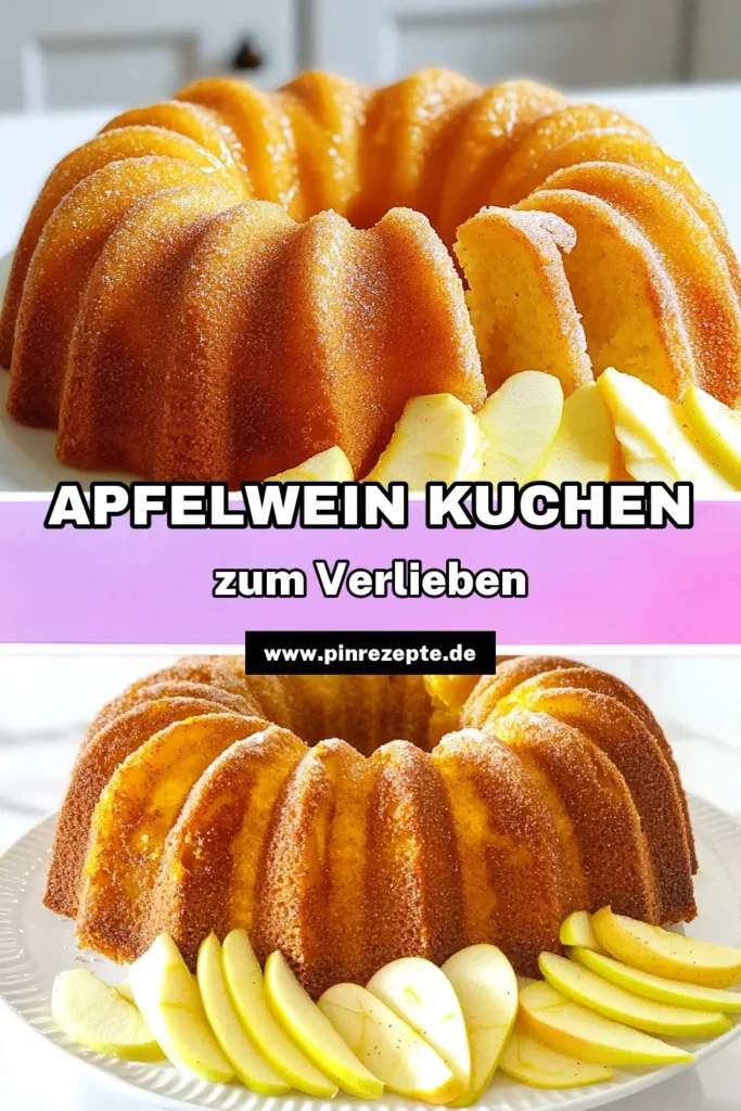 Entdecken Sie den köstlichen Apfelwein Donut Kuchen, der Ihren Gaumen verwöhnt! Mit einfachen Zutaten und einem Hauch von Zimt und Muskatnuß ist dieser Kuchen perfekt für gemütliche Nachmittage. Folgen Sie unserem Rezept und erleben Sie, wie schnell und einfach Sie dieses leckere Dessert zubereiten können. Klicken Sie durch, um das vollständige Rezept zu erhalten und zaubern Sie diesen Genuss nach Hause! #ApfelweinDonutKuchen #Kuchenrezepte #Herbstküche #Dessertliebe