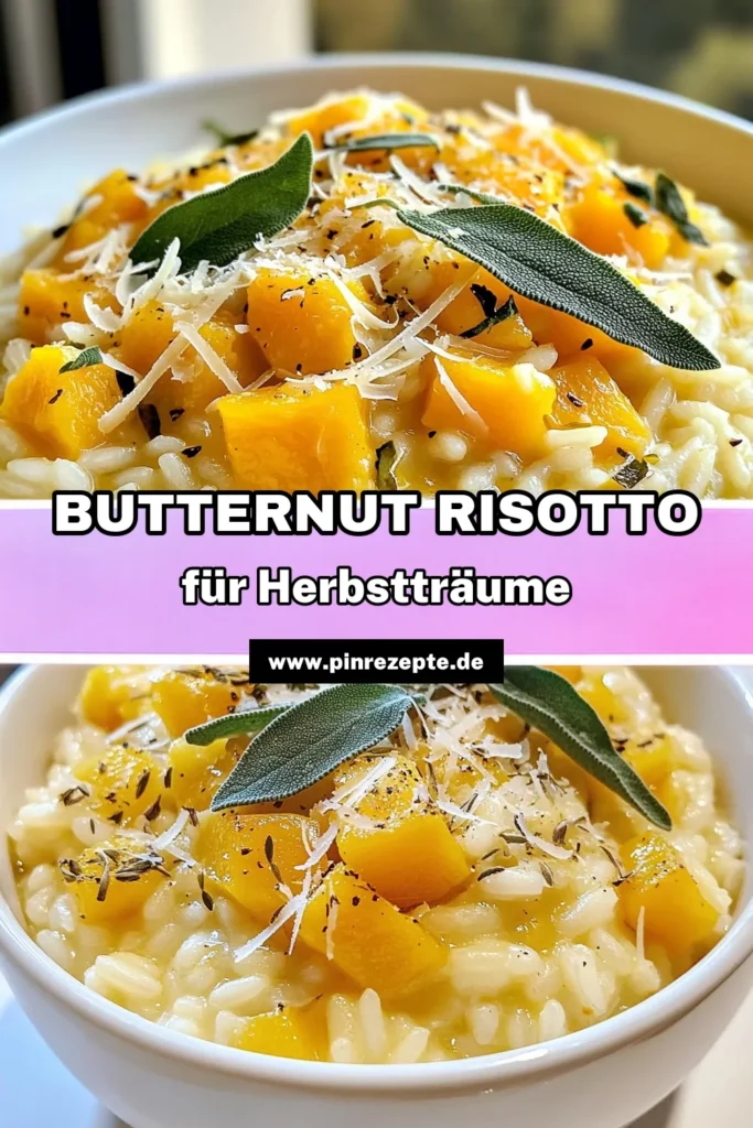 Entdecken Sie unser köstliches Butternusskürbis Risotto, das perfekte vegane Risotto Rezept für den Herbst! Dieses cremige Risotto mit Parmesan kombiniert die zarten Aromen von Butternusskürbis und Arborio Reis Zubereitung für ein unvergessliches Geschmackserlebnis. Einfach und schnell zuzubereiten, ist es ideal für gesellige Abende. Probieren Sie es aus und lassen Sie sich inspirieren! #Butternusskürbis #Herbstgerichte #veganeRezepte #RisottoRezept