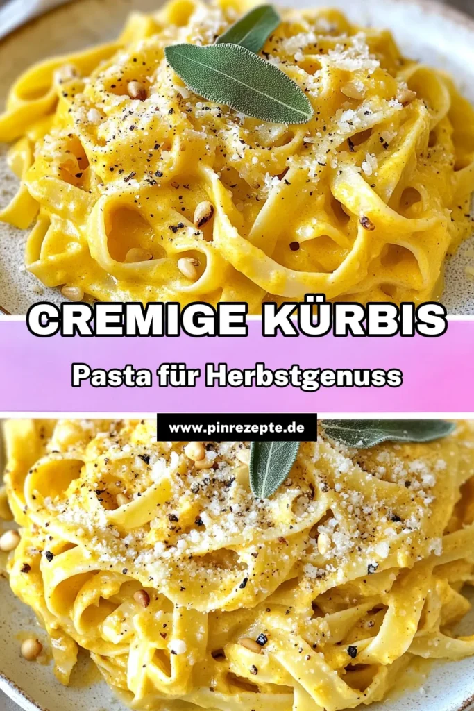 Entdecke das perfekte Kürbis Pasta Rezept für den Herbst! Diese cremige Salbei Pasta kombiniert zarte Fettuccine mit leckerem Kürbispüree und aromatischem Salbei - einfach unwiderstehlich! In nur 25 Minuten zubereitet, ist dieses einfache Pasta mit Kürbis ideal für ein schnelles Abendessen. Lass dir dieses Herbst Pasta Rezept nicht entgehen und speichere es für deine nächste Kochsession! #KürbisPastaRezept #CremigeSalbeiPasta #FettuccineMitKürbis #HerbstPastaRezept