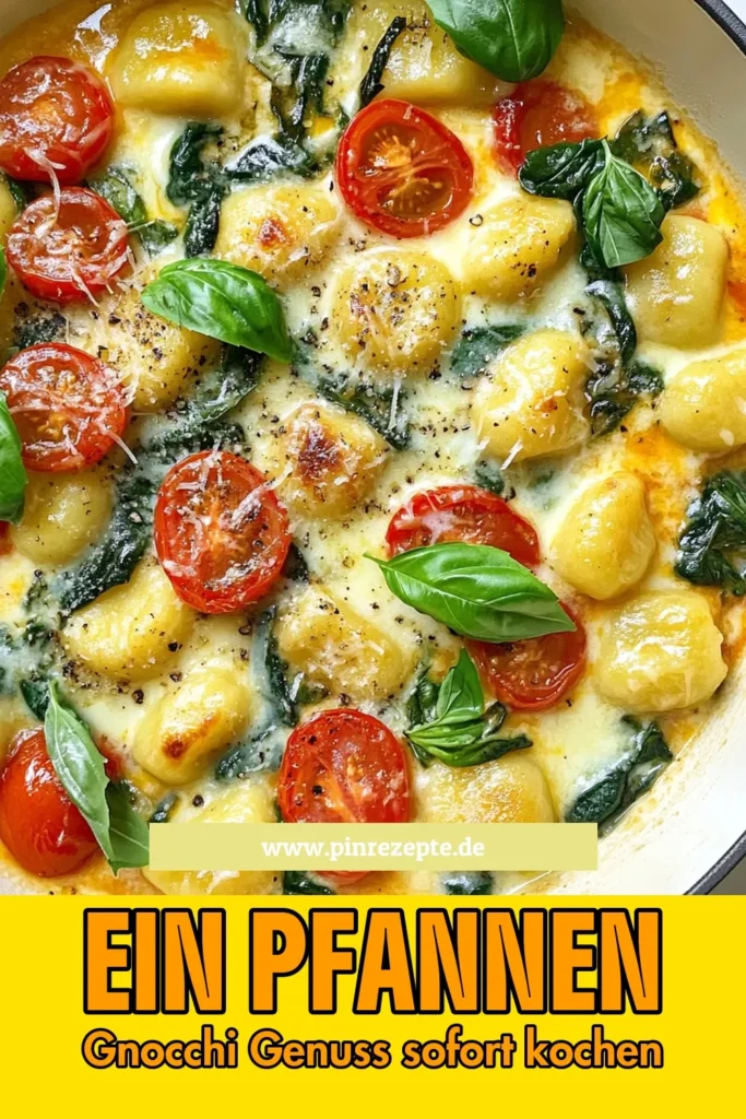Entdecke unser schnelles Gnocchi Rezept für toskanisches Gnocchi – ein köstliches Ein-Pfannen-Gnocchi, das in nur 20 Minuten zubereitet ist! Mit frischen Zutaten wie Spinat, Tomaten und Parmesan ist dieses vegetarische Gnocchi Gericht perfekt für ein schnelles Abendessen. Bereite dir ein genussvolles Gericht zu und teile es mit Freunden. Speichere dir das Rezept für deine nächste Kochsession! #GnocchiRezept #ToskansichesGnocchi #EinPfannenGnocchi #VegetarischesGnocchiGericht