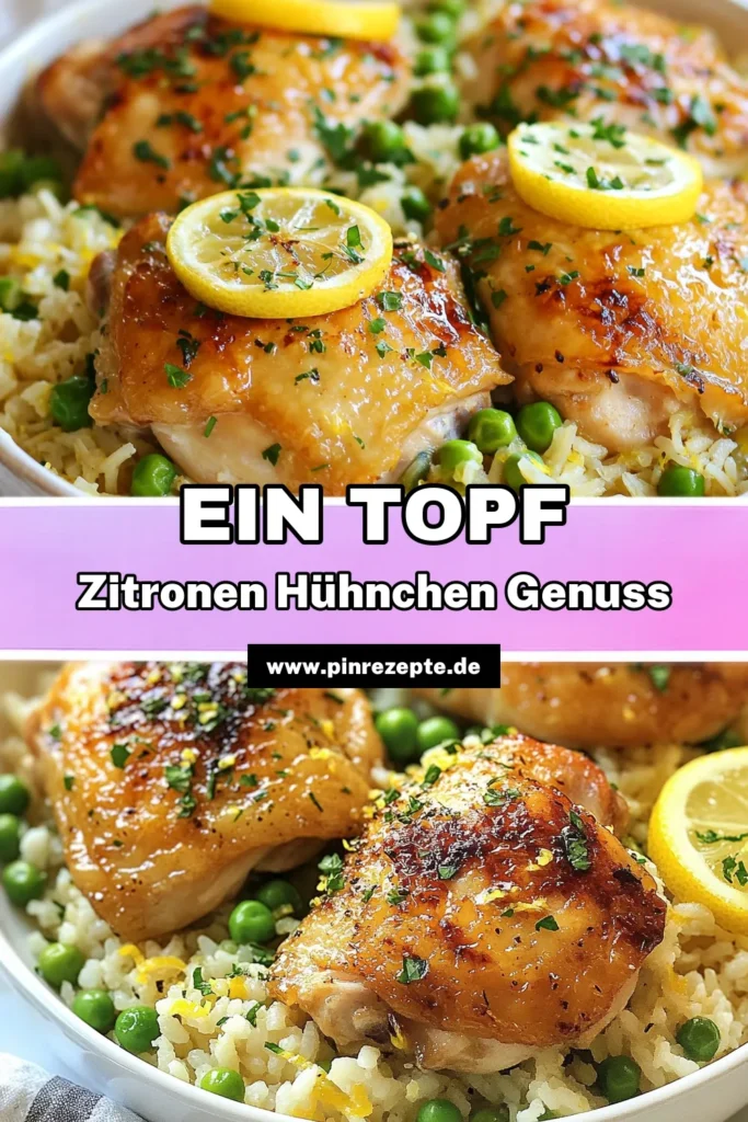 Entdecke unser köstliches Griechisches Zitronen-Hühnchen Rezept, ein einfaches Hühnchen Rezept, das perfekt für jeden Anlass ist. Dieses Ein Topf Gericht vereint zarten Hühnchen-Reis mit aromatischem Zitronensaft und mediterranen Gewürzen. Ideal für eine schnelle und gesunde Mahlzeit! Probiere es aus und bringe den Geschmack der Mediterrane Küche zu dir nach Hause. Jetzt speichern und nachkochen! #HühnchenReisRezept #EinTopfGericht #MediterraneKüche #EinfachesHühnchenRezept