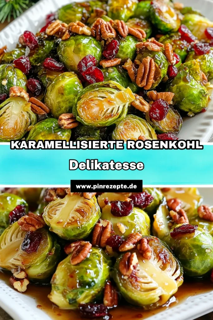 Entdecken Sie dieses köstliche Rezept für Ahornsirup Rosenkohl! Diese glasierte Rosenkohl Variante ist perfekt für Ihre gesunde Beilage und begeistert mit einer Kombination aus süßem Ahornsirup und knackigen Pekannüssen. Verfeinern Sie Ihr Gericht mit Cranberries und genießen Sie den Geschmack. Ideal für jeden Anlass! Probieren Sie es aus und teilen Sie Ihre Kreationen! #AhornsirupRosenkohl #glasierterRosenkohlRezept #RosenkohlMitCranberries #gesundeBeilageRosenkohl