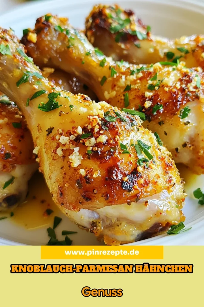 Entdecken Sie unser köstliches Rezept für Knoblauch Parmesan Hühnchen! Diese Hühnerdrumsticks sind perfekt für alle, die knuspriges Hähnchen lieben. Mit einer Mischung aus italienischen Kräutern und viel Knoblauch sind diese einfachen Grillgerichte einfach zuzubereiten. Ideal für das nächste Familienessen oder BBQ! Dazu gibt’s einen extra knusprigen Genuss. Jetzt ausprobieren und speichern! #KnoblauchParmesanHühnchen #HühnerdrumsticksRezept #KnusprigesHähnchen #EinfacheGrillgerichte