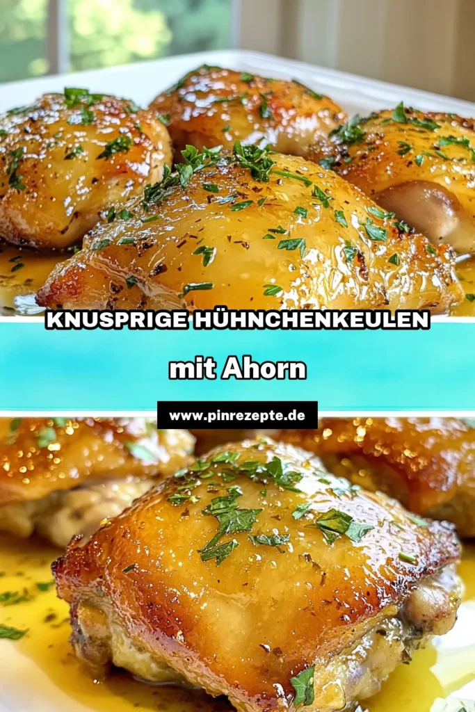 Entdecken Sie unser einfaches Hühnchenkeulen Rezept für köstliche Ahorn-Dijon-Hühnchenkeulen! Diese marinierten Hühnchen sind perfekt für ein schnelles Abendessen und bieten eine unwiderstehliche Mischung aus süßem Ahornsirup und würzigem Dijon-Senf. Bereiten Sie sich auf saftige, knusprige Hühnchenkeulen vor, die Ihre Familie lieben wird! Probieren Sie es jetzt aus und lassen Sie sich inspirieren! #Hühnchenkeulen #LeckereHühnchenrezepte #KochenMachtSpass #EinfacheRezepte