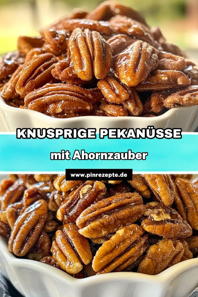 Entdecke unser leckeres Rezept für Ahorn-Zimt-Pekanüsse! Diese gerösteten Pekannüsse sind nicht nur ein gesunder Snack mit Pekannüssen, sondern auch einfach zuzubereiten. Mit meinem Rezept zauberst du knusprige Pekannüsse mit Ahornsirup und Zimt, die perfekt für jede Gelegenheit sind. Lass dir dieses einfache Nussrezept nicht entgehen – koche sie noch heute! #AhornZimtPekanüsse #geröstetePekannüsseRezept #gesundeSnacks #PekannüsseMitAhornsirup
