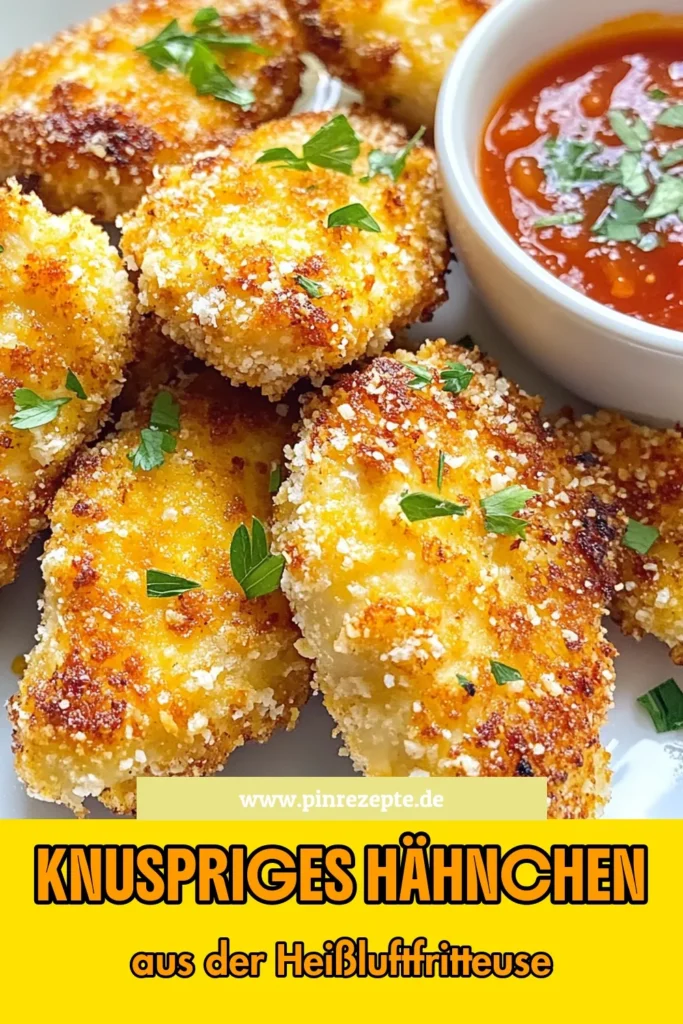 Entdecken Sie dieses köstliche Air Fryer Hähnchenrezept für knuspriges Parmesan-Hähnchen! Mit Panko Hähnchenbrust und einer herrlichen, knusprigen Panade ist dieses gesunde Hähnchenrezept einfach zuzubereiten und perfekt für die ganze Familie. Genießen Sie das niedrige Kalorienangebot ohne Verzicht auf Geschmack! Probieren Sie es jetzt aus und fügen Sie eine gesunde, leckere Option zu Ihrem Menü hinzu. #ParmesanHähnchen #AirFryer #gesundeRezepte #PankoHähnchen