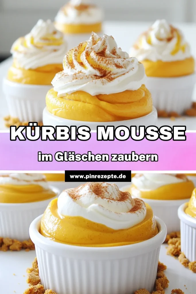 Entdecke die leckeren No Bake Pumpkin Mousse Cups, die perfekt für den Herbst sind! Mit nur wenigen einfachen Zutaten wie Kürbispüree und einer cremigen Füllung sind diese Desserts schnell zubereitet und ein echter Genuss. Layering mit knusprigen Keksen macht sie besonders lecker. Klicke jetzt durch, um das vollständige Rezept zu entdecken und deine Gäste zu beeindrucken! #Kürbis #DessertRezepte #NoBake #HerbstLeckereien