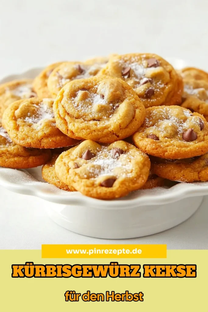 Verleihen Sie Ihrem Herbst mit diesen köstlichen Kürbisgewürz-Keksen einen besonderen Touch! Dieses einfache Kürbisplätzchen Rezept kombiniert die Aromen von Zimt und Ingwer mit zartbitteren Schokoladenstückchen zu einem unwiderstehlichen Snack. Ideal für die ganze Familie, sind diese herbstlichen Kekse perfekt für jede Gelegenheit. Probieren Sie unser Rezept aus und genießen Sie die herbstliche Stimmung! Speichern Sie es für später! #KürbisgewürzKekse #KürbisplätzchenRezept #herbstlicheKekse #einfacheKeksrezepte