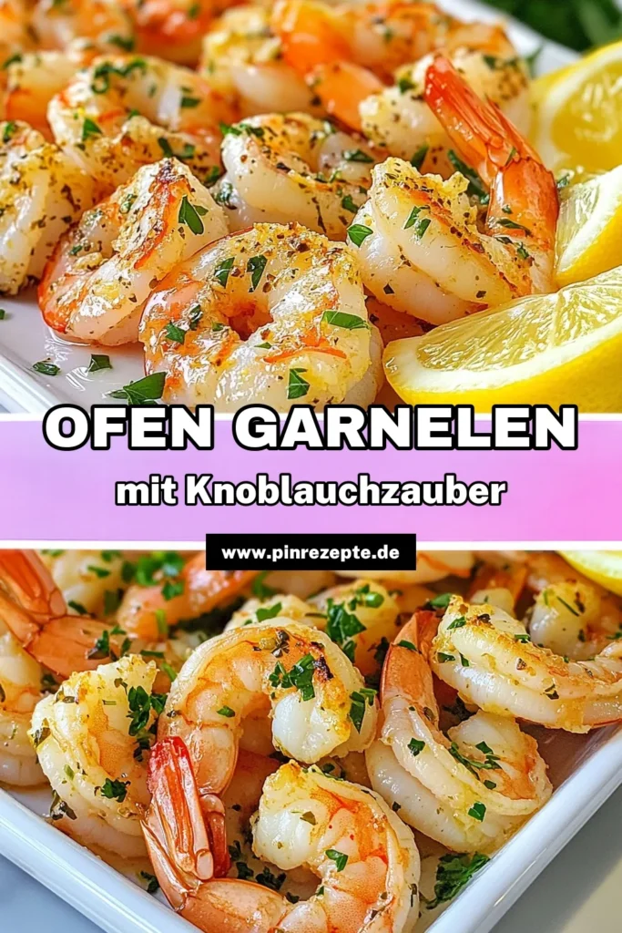 Entdecken Sie unser köstliches Knoblauch Garnelen Rezept mit Ofengarnelen und Kräutern. Diese einfache Garnelen Marinade verwandelt gesunde Garnelen aus dem Ofen in ein geschmackliches Highlight. Perfekt zubereiten war nie einfacher! Ideal für jede Gelegenheit. Lassen Sie sich von den Aromen verzaubern und probieren Sie es aus! Speichern Sie das Rezept für Ihre nächste Mahlzeit. #SchnelleRezepte #GesundeErnährung #Garnelen #Ofengerichte