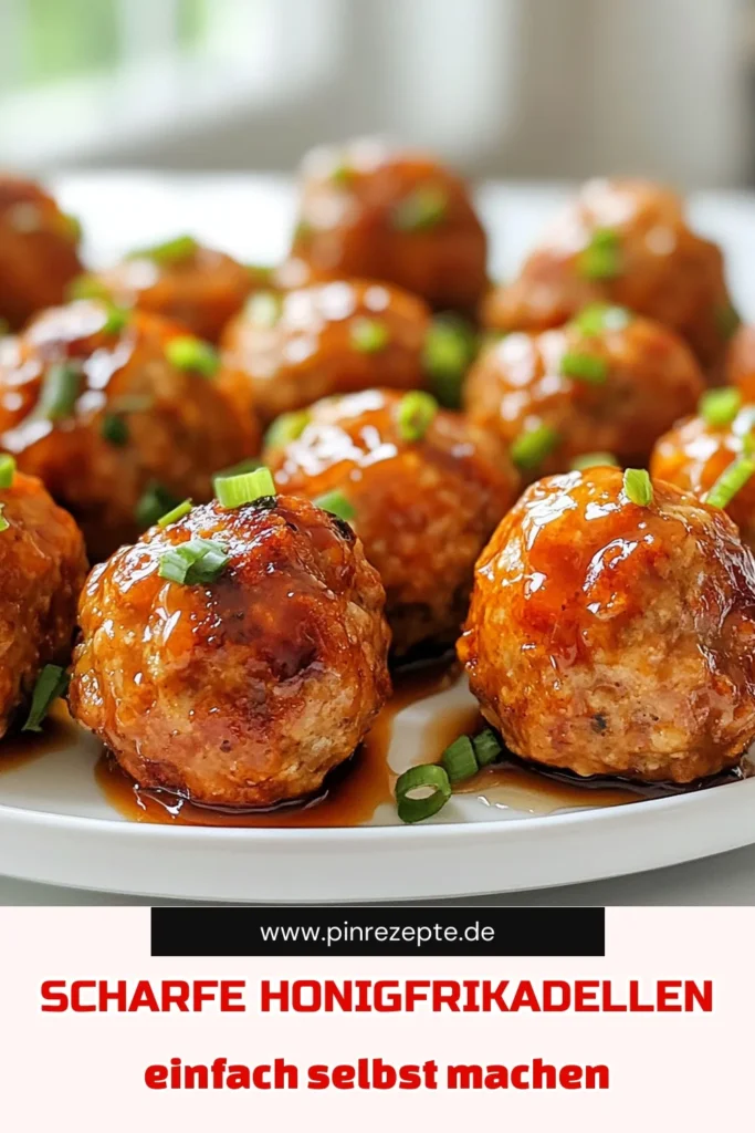 Entdecken Sie unser köstliches Putenfrikadellen Rezept für Honig-Sriracha-Frikadellen! Diese gesunden Frikadellen kombinieren zartes Putenhackfleisch mit einer würzigen Honig-Sriracha-Sauce für ein asiatisches Geschmackserlebnis. Perfekt für ein schnelles Abendessen und einfach zuzubereiten! Speichern Sie dieses Rezept und genießen Sie leckere, gesunde Frikadellen. Probieren Sie es aus! #HonigSrirachaFrikadellen #PutenfrikadellenRezept #gesundeFrikadellen #asiatischeFrikadellen