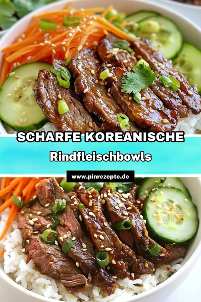 Entdecke das authentische koreanische Rezept für scharfe Bulgogi Schalen, das dein Abendessen auf ein neues Niveau hebt! Diese koreanische Rindfleisch-Bulgogi kombiniert zartes Rindfleisch mit würziger Gochujang-Paste und frischem Gemüse. Serviere es auf köstlichem Jasminreis mit Rindfleisch für ein unvergessliches Geschmackserlebnis. Probiere es aus und teile deine Kreationen! #KoreanischeRindfleischBulgogi #ScharfeBulgogiSchalen #GochujangRezepte #JasminreisMitRindfleisch