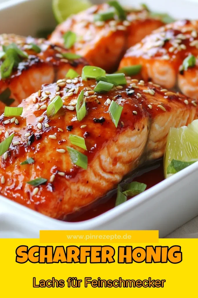 Entdecke unser einfaches Lachsrezept mit Honig: Honig-Sriracha-Lachs! Dieses asiatische Lachsgericht vereint süße und würzige Aromen in perfekter Harmonie. Mit mariniertem Lachs, der im Ofen gebacken wird, erhältst du in nur 45 Minuten ein köstliches Abendessen. Perfekt für jede Gelegenheit! Probiere es jetzt aus und genieße den Geschmack. Speichere dieses Rezept für später! #HonigSrirachaLachs #LachsrezeptMitHonig #AsiatischeLachsgerichte #EinfachesLachsrezept