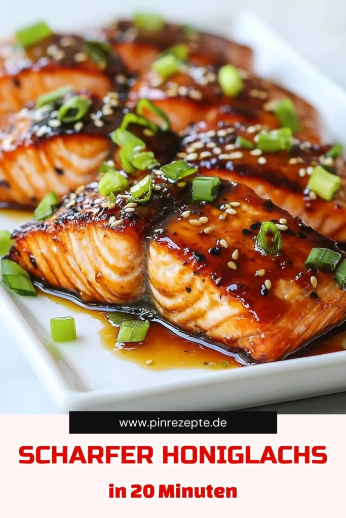 Entdecke das köstliche Rezept für Sriracha Honig Lachs, ein einfaches und schnelles Gericht, das deinem Abendessen einen besonderen Kick verleiht. Diese glasierte Lachs Rezept mit Honig Sriracha Glasur bietet eine perfekte Balance aus Süße und Schärfe. Probiere diesen gegrillten Lachs mit Honig und genieße die Aromen! Speichere dieses Rezept für deinen nächsten Grillabend! #SrirachaHonigLachs #GlasierterLachsRezept #LachsMitSrirachaSauce #GegrillterLachsMitHonig