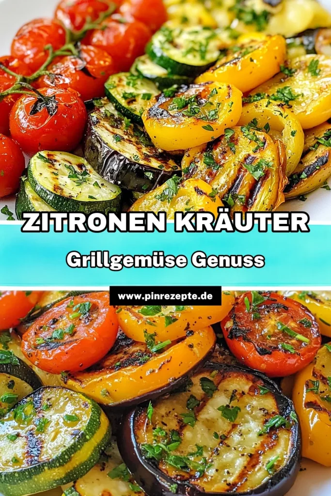 Entdecke das köstliche Rezept für Zitronen Kräuter Gemüse! Perfekt als gesundes Grillgemüse, marinierte Gemüse sind ideal für Veganer. Grill dieses einfache gegrillte Gemüse Rezept mit frischen Zutaten wie Zucchini, Paprika und Kirschtomaten. Mit einer erfrischenden Zitronen-Kräuter-Marinade wird jede Grillparty zum Hit. Probiere es aus und speichere dieses Rezept für deinen nächsten BBQ! #Grillen #VeganeRezepte #GesundEssen #VegetarischGenießen