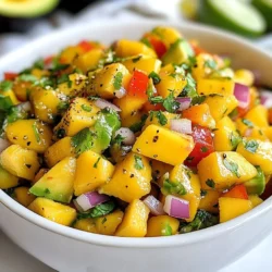 Für die Mango Avocado Salsa benötigen Sie einige frische Zutaten. Hier sind die Hauptzutaten: - 1 reife Mango, gewürfelt - 2 Avocados, gewürfelt - 1 rote Paprika, fein gehackt - 1 kleine rote Zwiebel, fein gehackt - 1 Jalapeño, entkernt und fein gehackt - 2 Esslöffel frischer Koriander, gehackt - Saft von 2 Limetten - Salz und Pfeffer nach Geschmack - 1 Esslöffel Olivenöl Diese Zutaten bilden die Basis für einen frischen und leckeren Geschmack. Die Mango bringt Süße, während die Avocado Cremigkeit hinzufügt. Es gibt viele Möglichkeiten, die Salsa zu erweitern. Hier sind einige beliebte Ergänzungen: - Tomaten: Sie fügen Frische hinzu und machen die Salsa saftiger. - Knoblauch: Er bringt einen kräftigen Geschmack und gesunde Vorteile. - Koriander: Passt gut und fördert die Verdauung. - Limettenzesten: Sie intensivieren den Zitrusgeschmack. Diese Ergänzungen können Ihre Salsa auf ein neues Level bringen. Experimentieren Sie, um Ihre perfekte Mischung zu finden. Die Auswahl der richtigen Früchte ist entscheidend. Hier sind einige Tipps: - Mango: Wählen Sie eine, die weich ist und einen süßen Duft hat. Die Haut sollte leicht gelblich sein. - Avocado: Drücken Sie leicht. Wenn sie sanft nachgibt, ist sie reif. Vermeiden Sie grüne oder sehr harte Exemplare. - Paprika: Suchen Sie nach glänzenden und festen Exemplaren ohne Flecken. Reife Früchte sorgen für den besten Geschmack. Achten Sie darauf, die Früchte kurz vor der Zubereitung zu kaufen, um die Frische zu bewahren. {{ingredient_image_2}} Um die Mango Avocado Salsa zu machen, beginne mit der Vorbereitung. Nimm eine reife Mango und würfle sie in kleine Stücke. Achte darauf, dass die Stücke gleich groß sind. Dann nimm zwei Avocados. Auch diese würfelst du klein. Gib die Mango und die Avocados in eine große Schüssel. Jetzt kommt die rote Paprika. Hacke sie fein und füge sie hinzu. Die Paprika verleiht Farbe und Knackigkeit. Schneide eine kleine rote Zwiebel fein und gib sie in die Schüssel. Für etwas Schärfe nimm eine Jalapeño. Entferne die Kerne und hacke sie ebenfalls fein. Je nach gewünschter Schärfe kannst du die Menge anpassen. Füge dann zwei Esslöffel frisch gehackten Koriander hinzu. Jetzt ist es Zeit, alles zusammenzufügen. Presse den Saft von zwei Limetten über die Zutaten. Das gibt der Salsa Frische. Beträufle die Mischung mit einem Esslöffel Olivenöl. Das hilft, die Aromen zu verbinden. Jetzt kommt das Wichtigste: Würze die Salsa mit Salz und Pfeffer. Mische alles vorsichtig mit einem Löffel. Dabei solltest du die Avocado-Stücke ganz lassen, damit sie schön chunky bleiben. Um den perfekten Geschmack zu finden, koste die Salsa. Überlege, ob du mehr Limettensaft oder Salz hinzufügen möchtest. Lass die Salsa für 10-15 Minuten ziehen. So vermischen sich die Aromen gut. Wenn du möchtest, serviere sie in einer bunten Schüssel. Garniere sie mit zusätzlichem Koriander und Limettenschnitzen. Diese Salsa passt perfekt zu Tortilla-Chips oder als Topping für gegrillten Fisch oder Hühnchen. Beim Zubereiten der Mango Avocado Salsa gibt es einige häufige Fehler. Ein großer Fehler ist, die Früchte zu lange zu schneiden. Die Avocados sollten nicht matschig werden. Wenn Sie die Avocados zu klein schneiden, verlieren sie ihre Textur. Achten Sie darauf, die Mango und Avocados in gleichmäßige Stücke zu schneiden. Das sorgt für einen guten Biss. Ein weiterer Fehler ist das Überwürzen. Beginnen Sie mit einer kleinen Menge Salz und Pfeffer. Sie können später mehr hinzufügen. Zu viel Limettensaft kann die Salsa sauer machen. Probieren Sie zuerst und passen Sie dann nach Ihrem Geschmack an. Die Mango Avocado Salsa ist sehr anpassbar. Sie können verschiedene Zutaten hinzufügen, um den Geschmack zu verändern. Mögen Sie es schärfer? Fügen Sie mehr Jalapeño hinzu. Wenn Sie es fruchtiger möchten, probieren Sie Ananas oder Papaya. Für mehr Crunch können Sie noch etwas Mais oder Gurke hinzufügen. Wenn Sie frische Kräuter mögen, versuchen Sie Basilikum oder Minze. Sie können auch die Zwiebeln durch Frühlingszwiebeln ersetzen. Diese geben einen milderen Geschmack. Fügen Sie Feta-Käse für eine cremige Note hinzu. Seien Sie kreativ und testen Sie neue Kombinationen! Die Konsistenz der Salsa ist wichtig. Sie möchten, dass die Salsa chunky bleibt, nicht püriert. Mischen Sie die Zutaten vorsichtig. Verwenden Sie einen Gummispatel oder einen Löffel, um die Mischung zu heben. So zerkleinern Sie die Avocados nicht. Wenn die Salsa zu flüssig ist, lassen Sie sie etwas stehen. Dadurch können die Aromen sich setzen und die Flüssigkeit reduzieren. Ein weiterer Tipp ist, die Salsa vor dem Servieren 10-15 Minuten ziehen zu lassen. Das hilft, die Aromen zu vermischen und die Konsistenz zu verbessern. Pro Tipps Reife Früchte wählen: Stellen Sie sicher, dass die Mango und Avocados reif sind, um den besten Geschmack und die beste Textur zu erzielen. Eine reife Mango hat eine leicht druckbare Schale und einen süßen Duft. Limettensaft frisch pressen: Frischer Limettensaft hat einen viel intensiveren Geschmack als abgepackter. Verwenden Sie eine Zitruspresse für maximalen Saftausstoß. Für mehr Schärfe sorgen: Wenn Sie es schärfer mögen, können Sie mehr Jalapeño hinzufügen oder auch andere scharfe Paprikasorten ausprobieren, wie z.B. Serrano oder Habanero. Vorsichtig mischen: Seien Sie beim Mischen der Zutaten vorsichtig, um die Avocado nicht zu zerdrücken. Der chunky Effekt macht die Salsa besonders ansprechend. {{image_4}} Wenn Sie Ihrer Mango Avocado Salsa noch mehr Geschmack geben möchten, gibt es viele Optionen. Sie können frische Ananas hinzufügen, um eine süße Note zu erhalten. Mango passt gut zu Ananas und gibt der Salsa eine tropische Note. Auch schwarze Bohnen sind eine tolle Ergänzung. Sie fügen Protein und Textur hinzu, was die Salsa nahrhafter macht. Wenn Sie es noch würziger mögen, probieren Sie etwas geräucherte Paprika oder Kreuzkümmel. Diese Gewürze bringen einen neuen Geschmack in die Mischung. Dieses Rezept ist bereits vegan und glutenfrei. Die Zutaten sind frisch und gesund. Wenn Sie es noch einfacher machen möchten, können Sie die Zwiebel durch Frühlingszwiebeln ersetzen. Sie sind milder und geben der Salsa einen frischen Geschmack. Für eine cremigere Textur können Sie auch Cashew-Creme anstelle von Avocado verwenden. Diese Option ist ebenfalls vegan und sorgt für einen tollen Geschmack. Jeder hat andere Geschmäcker. Wenn Sie es scharf mögen, fügen Sie mehr Jalapeño hinzu oder verwenden Sie einen anderen Chili. Für eine süßere Salsa können Sie einen Löffel Honig oder Agavendicksaft hinzufügen. Mögen Sie es lieber sauer? Ein zusätzlicher Spritzer Limettensaft wird helfen. Denken Sie daran, die Salsa zu probieren und die Gewürze anzupassen. So können Sie die perfekte Mischung für Ihren Geschmack finden. Um die Mango Avocado Salsa frisch zu halten, müssen Sie sie richtig lagern. Verwenden Sie einen luftdichten Behälter. So bleibt die Salsa länger knackig und frisch. Stellen Sie sicher, dass die Salsa nicht mit Luft in Kontakt kommt. Wenn Sie etwas Limettensaft hinzufügen, hilft das, die Farbe der Avocado zu bewahren. Im Kühlschrank bleibt die Salsa bis zu zwei Tage frisch. Nach einer Weile kann die Avocado braun werden. Um dies zu vermeiden, fügen Sie mehr Limettensaft hinzu. Lagern Sie die Salsa im kältesten Teil Ihres Kühlschranks. Vermeiden Sie die Nähe zur Tür, wo es öfter wärmer wird. Das Einfrieren ist eine gute Option, wenn Sie Reste haben. Die Salsa kann in einem gefrierfesten Behälter bis zu drei Monate halten. Achten Sie darauf, die Salsa vor dem Einfrieren gut zu mischen. So bleiben die Aromen erhalten. Beim Auftauen sollten Sie die Salsa langsam im Kühlschrank auftauen. Frische Zutaten wie Avocado und Koriander sollten nach dem Auftauen hinzugefügt werden. Mango Avocado Salsa bleibt frisch für 2 bis 3 Tage im Kühlschrank. Lagern Sie die Salsa in einem luftdichten Behälter. Dies hilft, die Aromen zu bewahren. Nach ein oder zwei Tagen kann die Avocado etwas bräunlich werden. Das sieht vielleicht nicht gut aus, aber der Geschmack bleibt gut. Um die Frische zu verlängern, fügen Sie etwas Limettensaft hinzu. Ja, Sie können die Salsa im Voraus zubereiten. Machen Sie die Salsa bis zu einen Tag vorher. Lagern Sie sie im Kühlschrank. Wenn Sie die Salsa zubereiten, lassen Sie die Avocado nicht zu lange stehen. Sie könnte matschig werden. Um dies zu vermeiden, fügen Sie die Avocado erst kurz vor dem Servieren hinzu. So bleibt die Salsa frisch und knackig. Die Würze ist ganz nach Ihrem Geschmack. Beginnen Sie mit Salz und Pfeffer. Fügen Sie mehr Limettensaft hinzu, wenn Sie es saurer mögen. Für mehr Schärfe, geben Sie eine weitere Jalapeño hinzu. Sie können auch zusätzliche Kräuter wie Petersilie oder Minze verwenden. Probieren Sie die Salsa und passen Sie die Gewürze an, bis sie perfekt ist. Mango Avocado Salsa ist einfach und lecker. Wir haben die Hauptzutaten, nützliche Ergänzungen und Tipps zur Auswahl geteilter reifer Früchte besprochen. Die Schritt-für-Schritt-Anleitung hilft, die Salsa gut zuzubereiten. Wir haben auch häufige Fehler und Anpassungen für verschiedene Geschmäcker behandelt. Schließlich sind die Lagerinformationen wichtig, um die Salsa frisch zu halten. So kannst du sie immer wieder genießen. Probiere die Variationen aus und finde deinen Favoriten!
