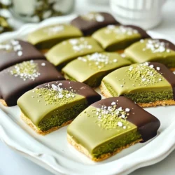 Um die perfekten Schokoladenüberzogenen Matcha-Shortbread zu machen, benötigst du: - 240 g ungesalzene Butter, weich - 60 g Puderzucker - 240 g Weizenmehl - 2 Esslöffel Matcha-Pulver (Kochqualität) - 1/4 Teelöffel Salz - 1/2 Teelöffel Vanilleextrakt - 170 g Zartbitter-Schokoladenstückchen - Meersalzflocken zum Garnieren (optional) Die Qualität der Zutaten macht einen großen Unterschied. Wähle frische, ungesalzene Butter für den besten Geschmack. Achte darauf, dass dein Matcha-Pulver von guter Qualität ist. Kochqualität hat einen intensiveren Geschmack. Verwende feines Weizenmehl für eine zarte Textur. Zartbitter-Schokolade sollte mindestens 70% Kakaoanteil haben. Wenn du Meersalzflocken hinzufügst, nimm die besten, die du finden kannst. Das verstärkt den Geschmack der Kekse. Wenn du glutenfrei backen möchtest, verwende glutenfreies Mehl. Achte darauf, ein Mix zu wählen, das für Kekse geeignet ist. Für eine vegane Option kannst du die Butter durch pflanzliche Margarine ersetzen. Nutze vegane Schokolade für die Dekoration. Wenn du Zucker vermeiden möchtest, probiere Erythrit oder einen anderen Süßstoff. Achte darauf, die Menge anzupassen, da sie oft süßer sind als Zucker. {{ingredient_image_2}} Um die Kekse zu backen, heize deinen Ofen auf 175°C vor. Lege ein Backblech mit Backpapier aus. Das sorgt dafür, dass die Kekse nicht kleben. In einer großen Schüssel vermische die weiche Butter mit Puderzucker. Rühre, bis die Mischung leicht und luftig ist. Das dauert etwa zwei bis drei Minuten. Füge nun das Matcha-Pulver, den Vanilleextrakt und das Salz hinzu. Mische alles gut. Es sollte eine glatte Masse entstehen. Siebe langsam das Weizenmehl in die Mischung. Falten ist hier wichtig, um den Teig weich zu halten. Rolle den Teig auf einer bemehlten Fläche etwa 0,5 cm dick aus. Verwende Ausstechformen für schöne Kekse. Platziere die Kekse auf dem Backblech. Backe sie 12 bis 15 Minuten. Sie sind fertig, wenn die Ränder leicht goldbraun sind. Lass sie dann auf einem Kuchengitter abkühlen. Für die Schokoladendekoration schmelze die Zartbitter-Schokoladenstückchen in der Mikrowelle. Mache das in 30-Sekunden-Intervallen und rühre dazwischen um. Wenn die Schokolade glatt ist, tauche die obere Hälfte jedes Kekses hinein. Schüttle den überschüssigen Schokoladenüberzug ab. Lege die Kekse zurück auf das Backpapier. Wenn du magst, bestreue sie mit Meersalzflocken. Lass die Schokolade ganz aushärten, entweder bei Raumtemperatur oder im Kühlschrank. So wird sie schön fest. Ein häufiger Fehler ist, die Butter nicht weich genug zu machen. Weiche Butter mischt sich besser mit dem Puderzucker. Achte darauf, dass dein Ofen richtig vorgeheizt ist. Ein kalter Ofen kann die Kekse ungleichmäßig backen. Überwache die Backzeit genau. Wenn die Kekse zu lange backen, werden sie hart und trocken. Der Teig sollte weich, aber nicht klebrig sein. Wenn er zu klebrig ist, füge etwas mehr Mehl hinzu. Achte darauf, das Mehl vorsichtig unterzufalten. Zu viel Rühren macht den Teig zäh. Wenn du den Teig ausrollst, benutze etwas Mehl auf der Arbeitsfläche. Das hilft, das Ankleben zu verhindern und sorgt für gleichmäßige Formen. Nutze eine große Rührschüssel für das Mischen der Zutaten. Eine Teigrolle ist wichtig, um den Teig gleichmäßig auszurollen. Ein Backblech mit Rand sorgt dafür, dass die Kekse nicht herunterfallen. Verwende Ausstechformen in verschiedenen Formen, um die Kekse interessant zu machen. Eine Silikonmatte kann das Backen erleichtern und das Ankleben der Kekse verhindern. Pro Tipps Butter richtig vorbereiten: Stelle sicher, dass die Butter wirklich weich ist, damit sie sich gut mit dem Puderzucker vermischen lässt und die Kekse schön zart werden. Qualität des Matcha: Verwende hochwertiges Matcha-Pulver, um den besten Geschmack und die schönste Farbe in deinen Keksen zu erzielen. Schokolade schmelzen: Schmelze die Schokolade in kurzen Intervallen und rühre gut um, um ein Überhitzen zu vermeiden und eine glatte Konsistenz zu erreichen. Meersalzflocken hinzufügen: Streue die Meersalzflocken sofort nach dem Eintauchen in die Schokolade, damit sie haften bleiben und einen zusätzlichen Geschmackskontrast bieten. {{image_4}} Du kannst die Matcha-Shortbread Kekse wirklich aufpeppen. Probiere, geriebene Zitronenschale hinzuzufügen. Sie gibt einen frischen Geschmack. Auch Nüsse sind eine tolle Idee. Walnüsse oder Mandeln passen gut. Für Schokoladenliebhaber sind Schokoladenstückchen ideal. Du kannst auch weiße Schokolade verwenden, wenn du magst. Wenn du glutenfrei backen möchtest, nutze glutenfreies Mehl. Es gibt viele gute Optionen im Handel. Für eine vegane Variante ersetze die Butter durch vegane Margarine. Achte darauf, dass die Schokolade auch vegan ist. So kannst du alle in deinem Freundeskreis glücklich machen. Diese Kekse sind perfekt für Feste. Arrangiere sie schön auf einem Tisch. Stelle eine kleine Schüssel mit Matcha daneben. Das sieht toll aus und schmeckt gut. Für eine Teeparty sind sie auch ideal. Serviere sie zusammen mit einer Tasse Tee. So wird es besonders gemütlich. Um die Schokoladenüberzogenen Matcha-Shortbread frisch zu halten, lagere sie in einer luftdichten Box. Achte darauf, dass die Kekse vollständig abgekühlt sind, bevor du sie verstaut. Eine Schicht Backpapier zwischen den Keksen verhindert, dass sie aneinanderkleben. So bleiben sie knusprig und lecker. Die Kekse bleiben bei Raumtemperatur etwa eine Woche frisch. Wenn du sie länger aufbewahren möchtest, friere sie ein. Lege die Kekse in einen gefrierfesten Beutel oder eine Box. So sind sie bis zu drei Monate haltbar. Denke daran, die Kekse vor dem Servieren über Nacht im Kühlschrank auftauen zu lassen. Wenn die Kekse etwas trocken sind, kannst du sie schnell wieder aufpeppen. Lege sie für ein paar Minuten in den Ofen bei 150°C. Das macht sie wieder weich und frisch. Ein kurzer Besuch in der Mikrowelle kann auch helfen, aber achte darauf, sie nicht zu überhitzen. Schokoladenüberzogene Matcha-Shortbread sind bei richtiger Lagerung etwa eine Woche haltbar. Bewahre die Kekse in einem luftdichten Behälter auf. So bleiben sie frisch und lecker. Wenn du mehr Zeit brauchst, kannst du die Kekse auch einfrieren. In einem Gefrierbeutel halten sie bis zu drei Monate. Lass sie einfach bei Raumtemperatur auftauen. Ja, du kannst verschiedene Schokoladensorten verwenden. Zartbitter ist klassisch, aber auch Milchschokolade oder weiße Schokolade schmecken gut. Jede Sorte bringt einen eigenen Geschmack. Probiere es aus und finde deine Lieblingskombination. Achte darauf, die Schokolade richtig zu schmelzen, um eine glatte Glasur zu erhalten. Ja, du kannst den Matcha-Geschmack anpassen. Wenn du es intensiver magst, füge mehr Matcha-Pulver hinzu. Beginne mit einem Teelöffel mehr und teste den Geschmack. Wenn du einen milden Geschmack magst, reduziere die Menge. Es ist wichtig, den Matcha gut zu mischen, damit er gleichmäßig verteilt ist. So erhältst du den perfekten Geschmack in jedem Bissen. In diesem Blogbeitrag haben wir die besten Zutaten für schokoladenüberzogene Matcha-Shortbread besprochen. Ich habe dir eine klare Schritt-für-Schritt-Anleitung gegeben, um perfekte Kekse zu backen. Wir haben Tipps und Tricks geteilt, um häufige Fehler zu vermeiden und die Konsistenz des Teigs zu perfektionieren. Schließlich gibt es viele Variationen und Aufbewahrungstipps, die dir helfen. Probier die Rezepte aus und finde deinen eigenen Lieblingsgeschmack. Backen macht Spaß, also lass deiner Kreativität freien Lauf!