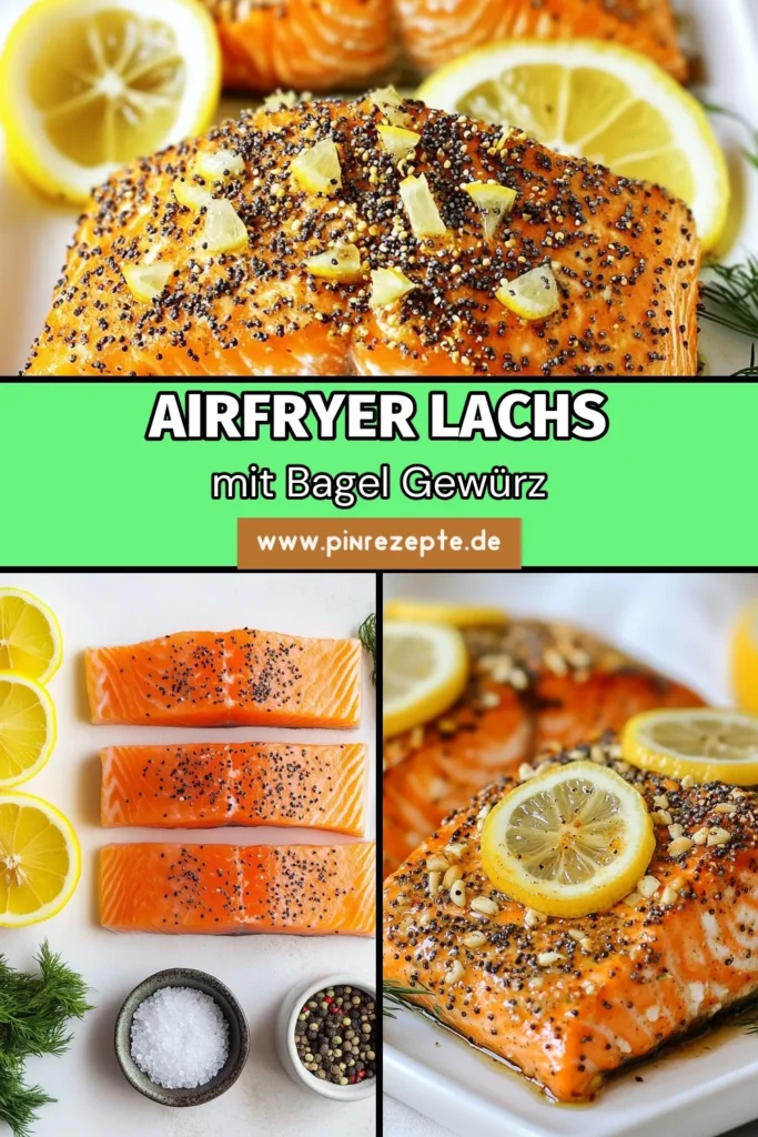 Genießen Sie dieses schnelle und einfache Rezept für Air Fryer Lachs mit Everything Bagel-Gewürz. Dieser gesunde Lachs-Snack ist perfekt für jede Gelegenheit! Mit nur wenigen Zutaten zaubern Sie im Airfryer köstlichen Lachs in nur 15 Minuten. Verwöhnen Sie sich mit einem gesunden Lachsgericht, das einfach zuzubereiten ist. Probieren Sie unser Everything Bagel Lachs Rezept und lassen Sie sich inspirieren! #AirFryerLachs #LachsimAirfryer #SchnelleLachsgerichte #GesunderLachsSnack