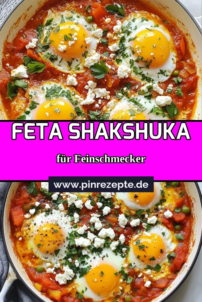 Entdecke ein köstliches Rezept für Shakshuka mit Feta, das sich perfekt für ein mediterranes Frühstück eignet. Diese einfache Shakshuka ist vegetarisch und lässt sich in nur 25 Minuten zubereiten. Mit frischen Zutaten und aromatischen Gewürzen ist sie ein wahres Geschmackserlebnis. Perfekt zum Teilen und Dippen – serviere sie mit knusprigem Brot! Probiere es aus und speichere dieses Rezept für Shakshuka! #ShakshukaMitFeta #EinfacheShakshuka #MediterraneFrühstücksrezepte #ShakshukaVegetarisch
