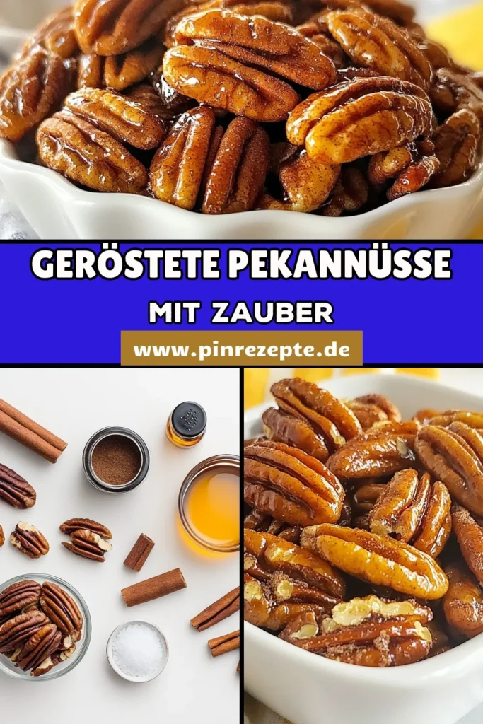 Entdecken Sie dieses köstliche Rezept für Ahorn-Zimt Pekannüsse – der perfekte gesunde Snack für jeden Anlass! Diese gerösteten Nüsse sind nicht nur einfach zuzubereiten, sondern auch ein echter Genuss. Mit reichem Ahornsirup und aromatischem Zimt sind sie ideal für Ihre gesunden Nussrezepte. Genießen Sie sie pur oder als Topping auf Ihren Lieblingsgerichten. Probieren Sie jetzt unser geröstete Nüsse Rezept aus und lassen Sie sich begeistern! #PekannüsseSnack #GesundeNussrezepte #AhornsirupSnacks #Snacksideen