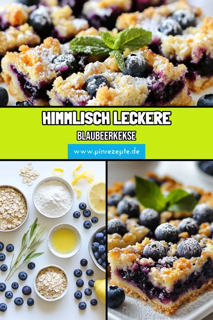 Entdecken Sie diese köstlichen Blaubeer-Streuselkekse! Diese einfachen Kekse mit Haferflocken sind das perfekte fruchtige Dessertrezept für jeden Anlass. Mit frischen Blaubeeren und einer knusprigen Streuselschicht machen diese Blaubeeren Rezepte Ihren Tag noch süßer. Backen Sie sie schnell selbst und überzeugen Sie sich! Speichern Sie dieses Rezept für später und teilen Sie Ihre Kreationen! #BlaubeerStreuselkekse #einfacheKekseBacken #fruchtigeDessertrezepte #StreuselkekseMitHaferflocken
